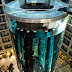 The Giant AquaDom Aquarium Elevator in Berlin Germany