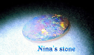 ♥Nina's stone§澳洲國石無燒附證書§雙面拋磨*七