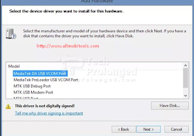 MediaTek MT65xx Preloader USB VCOM Drivers Free Download For Windows