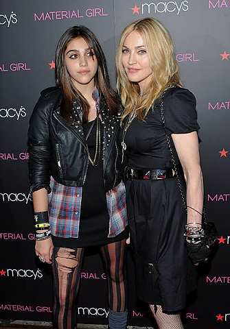 Pop singer Madonna right and her daughter Lourdes Leon Ciccone attend the 