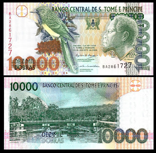 STT7 SAO TOME AND PRINCIPE 10000 DOBRAS UNC (26.08.1994)(P-66c)