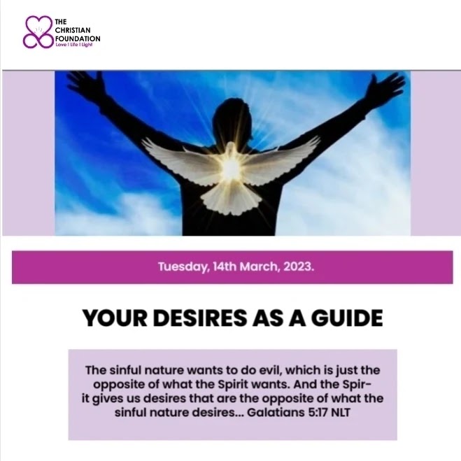 YOUR DESIRE AS A GUIDE | LOVE LIGHT AND LIFE 