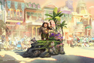 Moana Maui Float Disneyland Parade Concept Art Magic Happens