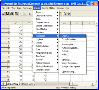 Cara analisis regresi ganda berbantuan SPSS