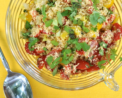 No-Cook Tabbouleh, another easy summer salad ♥ AVeggieVenture.com. Weight Watchers Friendly. Vegan. Low Carb.