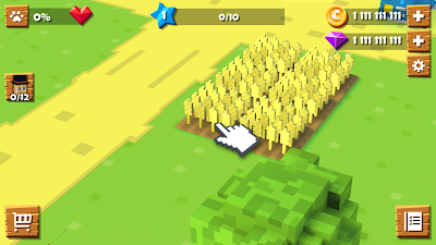 blocky farm para hileli apk