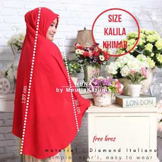 ukuran kalila khimar