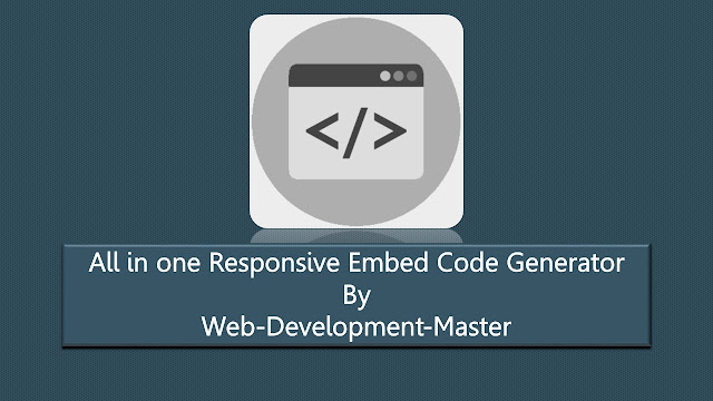 All in One Responsive Embed Code Generator