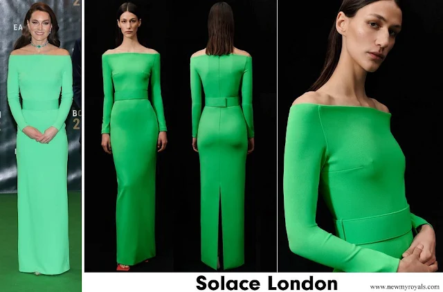 Princess of Wales wore Solace London Sabina Maxi Dress in Bright Green