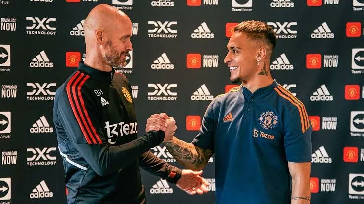 Erik ten Hag and anthony manchester united