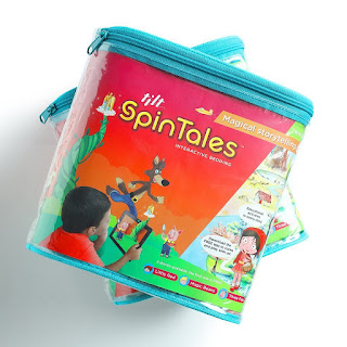 SpinTales Enchanted Duvet, Interactive And Pop Up Storytelling Blanket Works With An iPad