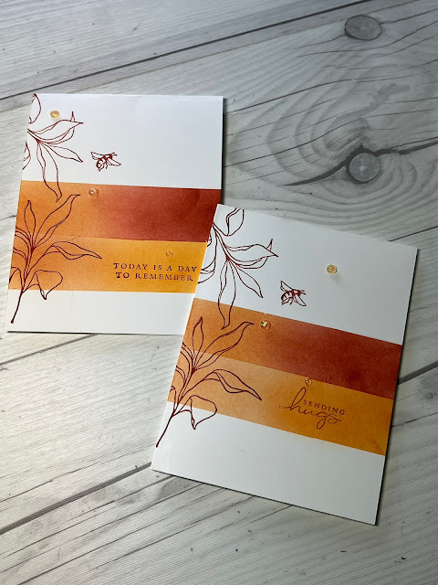 Fall-themed greeting card using Stampin' Up! Splendid Thoughts Stamp Set