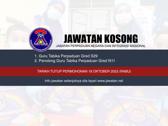 Jawatan Kosong JPNIN Oktober 2023