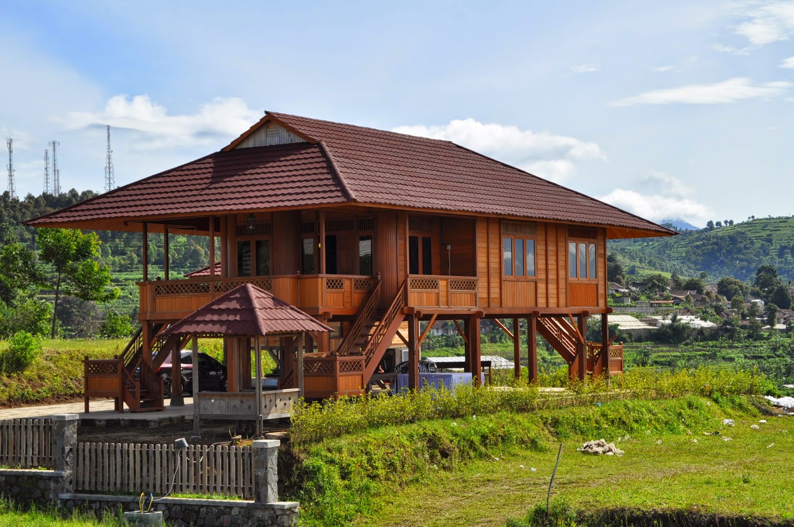 Rumah Kayu Kampung - Dekorasi rumah kayu kampung ruang tamu rumah 