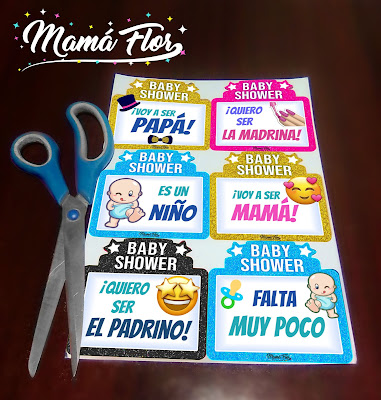 Baby Shower de Niño: Letreros Divertidos para Imprimir