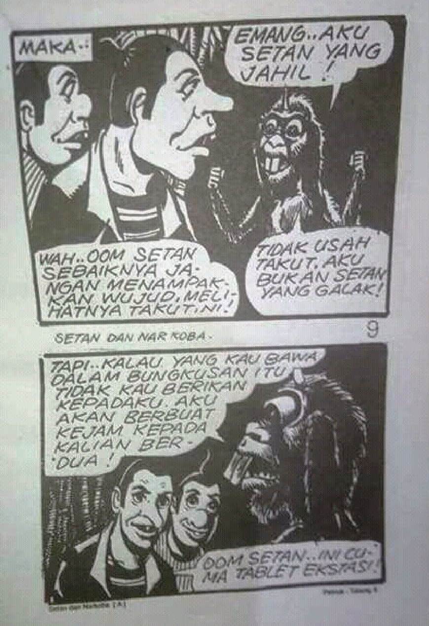 Komik Jadul Petruk Gareng: Setan dan Narkoba