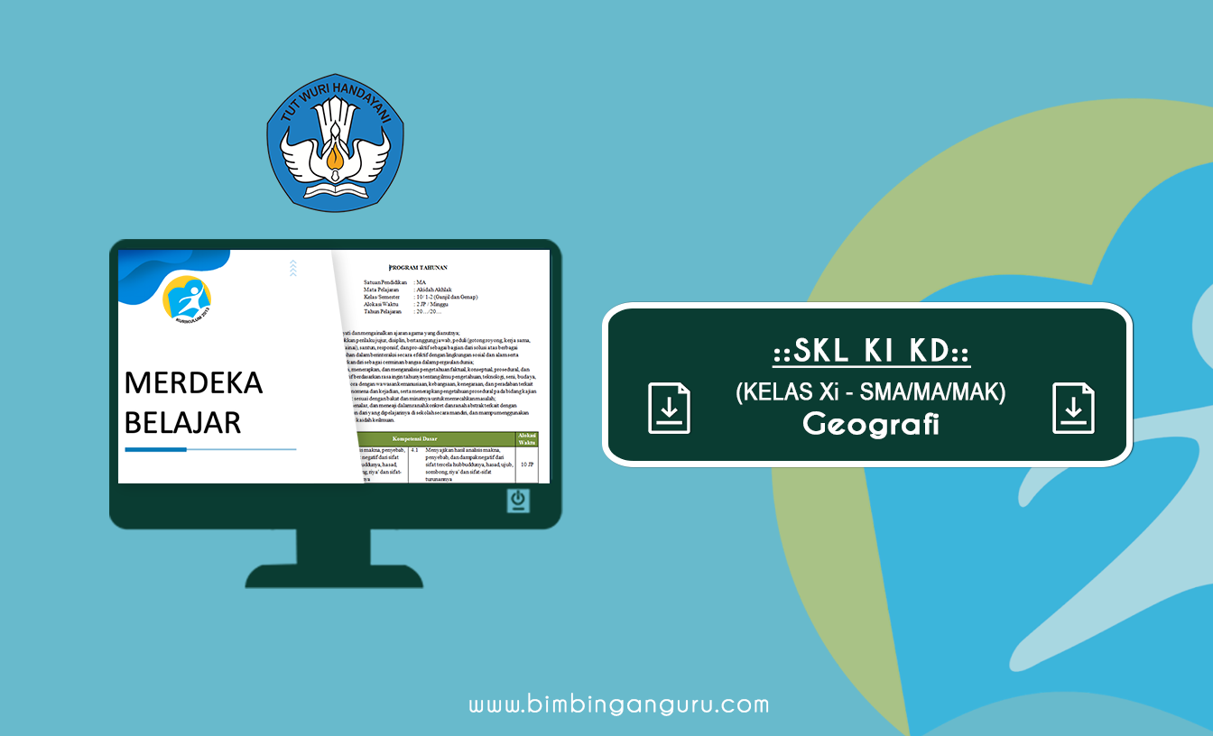 SKL, KI, dan KD Geografi Kelas XI K13 Revisi, Edisi Th 2022/2023