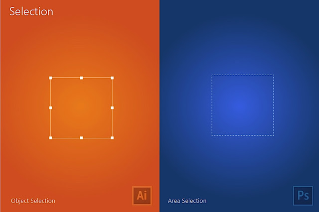 INFOGRAFIS: Illustrator vs Photoshop oleh M.A. Kather