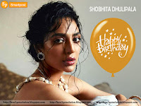 sobhita dhulipala hot and sexy, birthday greeting message, beautiful wet face