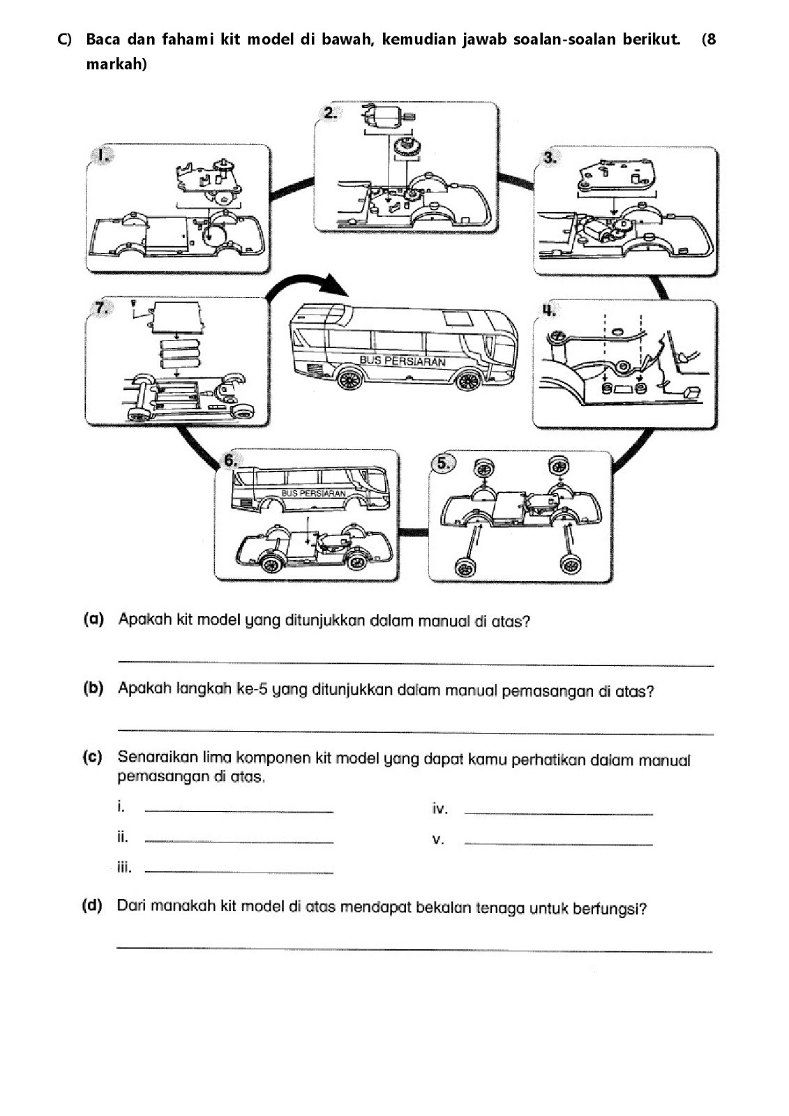 CIKGU JR: Draf Soalan Rekabentuk Teknologi KSSR Tahun 4