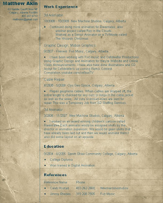 graphic design resume. Graphic Design Resume