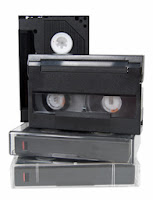 cinq cassettes vidéo