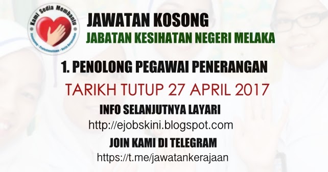 Kerja Kosong Melaka April 2018 Kerkoso