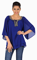 Bluza albastra cu aplicatii 001A