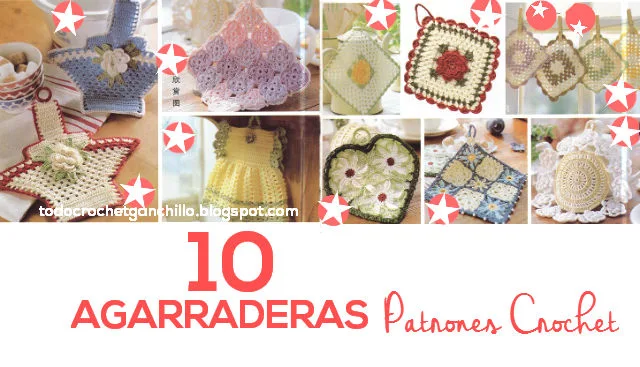 Graficos crochet de agarraderas retro