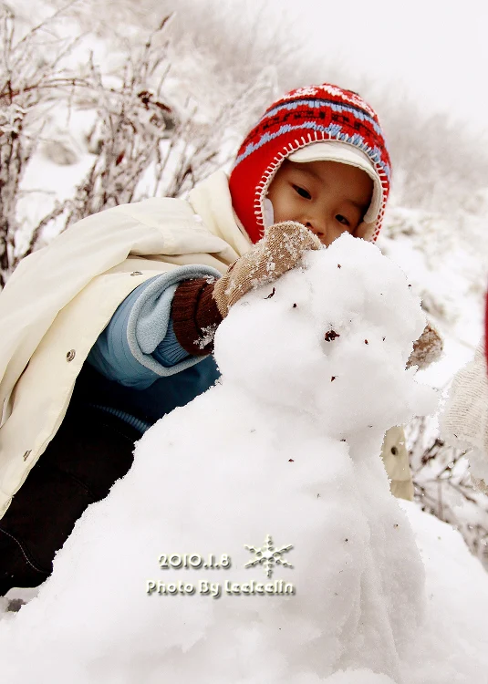 南投合歡山下雪