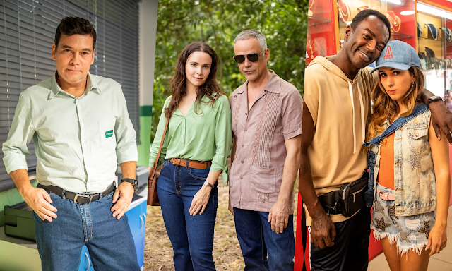 Odilon (Jonathan Azevedo), Anely (Tata Werneck),Tadeu (Claudio Gabriel), Lucinda (Débora Falabella) e Andrade (Ângelo Antônio).