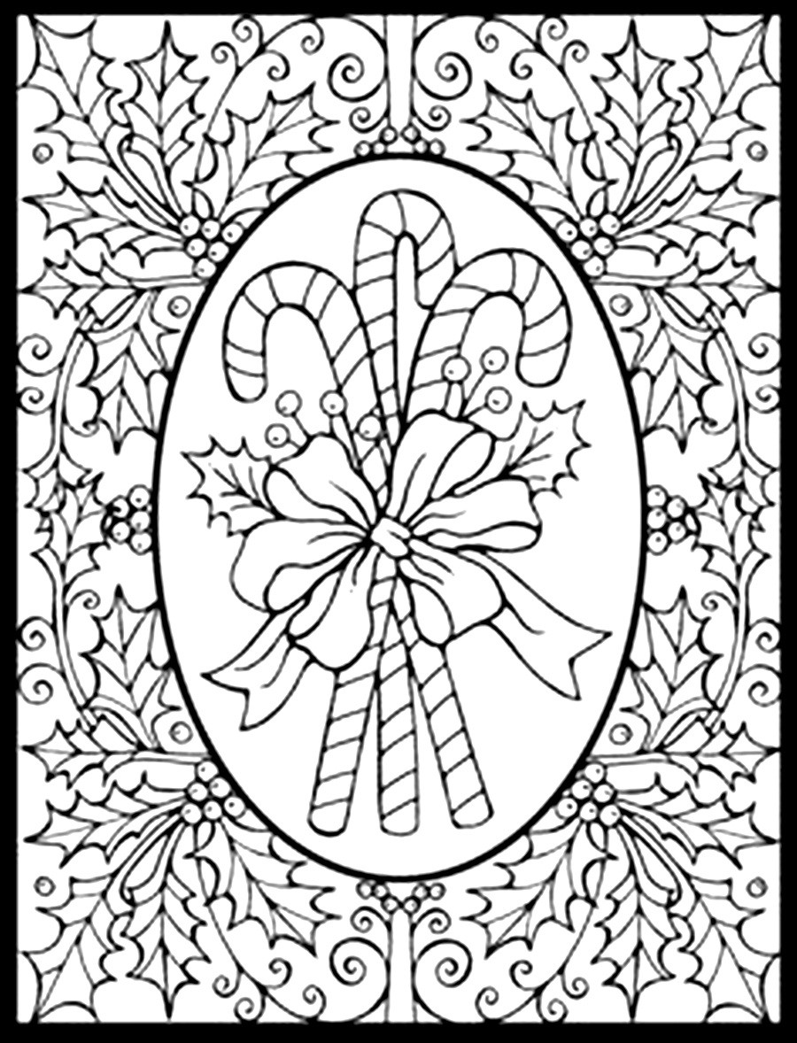 Coloring Pages For Adults Printable Christmas