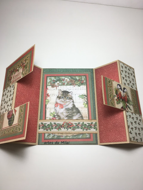 postal Stamperia Christmas Vintage