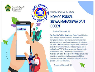 Verval Nomor HP Siswa Madrasah