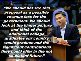 Senator Sonny Angara urges his fellow legislators to pass a bill that will put relief on the taxes of parents who are burdened by high  college tuition fees.   As a  chairman of  the Senate committee on ways and means, access to tertiary education remains problematic and elusive and this is what burdens him.  Thus, his proposed measure on tax relief  would make college education accessible to Filipinos, especially those who can’t qualify for scholarship grants.   He said the purpose of tax deductions is lowering the taxable income and increasing the net income money that they can use for their expenses. In that way, the money they save from the said law can be utilized for their basic needs and for sending their kids to school.  Angara said that his co-senators should not regard the tax proposal as a revenue loss but as a profit knowing that our country will produce graduates that can lift our economy in the near future. READ MORE: Explosions at an Ariana Grande concert in Manchester, England caused a "number of confirmed fatalities and others injured," police said late Monday. "Two loud bangs" were reported at approximately 10:45 p.m., just after the concert had finished. The cause of the blasts was not immediately confirmed. A spokesman said Grande, who was performing at the arena as part of her "Dangerous Woman" world tour, was "okay" and added, "we are further investigating what happened." Witnesses described panic as concertgoers rushed to get out of the arena. Video from inside the arena showed people screaming as they made their way out amid a sea of pink balloons. Explosions at an Ariana Grande concert in Manchester, England caused a "number of confirmed fatalities and others injured," police said late Monday.   "Two loud bangs" were reported at approximately 10:45 p.m., just after the concert had finished. The cause of the blasts was not immediately confirmed.    Fake posts and misleading news titles are rampant on the internet especially on social media. It may seem harmless but encountering this fakes everyday is annoying not to mention the effects of misinformation that can affect our discernment of what is fake and what is real especially when fakes use or quote prominent people to lure their victims  to click.   An inspection team of scientists, journalists and fishermen headed to Benham Rise with Agriculture Secretary Manny Piñol and they discovered a vast rich fishing ground that would be a sufficient source of food for the country. For example, the yellowfin tuna which is abundant in the area could cost P15,000 each. Divers who examined the bottom of Benham Rise also discovered fine coral formations that can be a good breeding ground for the various species of fishes to allow them to spawn.  A viral photo of a police officer who appears to be pissing in public that is making rounds on social media being said to be misinterpreted by the netizen. The photographer who snapped the photo finally broke his silence to reveal the whole truth behind the viral photo.  Every OFWs reason why they decided to work abroad is to give their family a better future. Regardless of the hardships they are about to endure overseas, they made themselves ready for any possibilities.For singles, it will be a lot easier to work abroad, no kids to cry on your departure, no marriage to suffer due to communication  issues.A tragic story happened to Pablito Gragasin, an OFW from Saudi Arabia. He left his family to work overseas with hope to give his family a better future. To earn extra income, his wife accepts borders. That's where the problem started.  Working overseas has its toll. Many Filipinos work abroad for attractive salaries that they believe, would make them able to give their families back home a better future and an adequate living condition. The truth is, money is not everything. You can earn a lot, yes, but how about your relationship with your spouse? Your kids? Your presence means more to your family that the money or things you send. there will be nothing more valuable than the time you spend together as a whole family. Cases of infidelity happen while the other is working abroad, wives having an affair with another man, and vice versa. In some cases, the other parent abuses their children while the other is working overseas. In case that the OFW left their children in the custody of a guardian, abuses also happen to them without the knowledge of the OFW. In Davao City, a total of four incest cases involving children of OFWs now being assisted by Mindanao Migrants Center for Empowering Actions, Inc (MMCEI). Aside from sexual abuses, there are also cases of juvenile delinquency, teenage pregnancy, and rape cases among OFW children in 12 communities in Davao recorded by the agency. Elento also said that there are also children of OFWs who are involved in illegal drug abuse. She pointed out that the primary cause of these abuse among OFW children is the weak relationships between the children and their guardians. Meanwhile, the Department of Labor and Employment (DOLE) said that children of OFWs are more prone to abuses at home. Labor Secretary Silvestre III said, citing a UNICEF report that migration is one the drivers of physical, sexual, or psychological abuse for children. A Unicef’s National Baseline on the Study on Violence Against Children: Philippines, conducted in 2015, and published during the last quarter of 2016, showed that 80% of almost 4,000 child respondents from different barangays said that they had experienced some form of violence in their life. Labor undersecretary Ciriaco Lagunzad III said, that children of the OFWs become a “collateral damage” of migration. To address the issue, DOLE and OWWA together with the Department of Social Welfare and Development (DSWD) and the Department of Justice (DOJ) signed a memorandum of understanding (MOA) yesterday to launch a nationwide anti-child abuse campaign for the children of OFWs. DOJ assistant secretary Aimee Neri said the new initiative will help in the implementation of country’s anti-child abuse laws “We have sufficient laws on child protection…Philippine is among the countries in Asia that has good laws on child protection…it is only a matter of enforcing them,” Neri said. For her part, DSWD Mae Templa urged the government to conduct additional study on the impact of migration for children so they could be provided the needed support. Sources: Manila Bulletin, Sunstar Recommended: Infidelity can be perceived harmless through the eyes of those who commit it but certainly not for the affected ones, especially the children. It affects them more than you think. You do it once and it will haunt your family for generations. There are 7 ways that you are destroying the lives of your kids by committing infidelity: Your infidelite will be emulated by your kids. Your example is their perception of what is fine and what is right. Children with broken families are most likely to commit infidelity in their adulthood. They experienced the worst betrayal any human can experience. You cheat your spouse, you cheat your entire household. You inflicted your little children with the worst uncertainty. If you failed their mother/father, what else can stop you from failing them? They started to panic with the thought that they will be abandoned. It will greatly affect their future. s they grow up, they tend to push away anyone who shows affection in fear that they will lose them anyway. You push them to distrust anyone. According to Huffington post, 75% of children with either parents cheated are having abnormal issues on distrusting others. They will not believe in love anymore. You are pushing your children to choose sides. So, if you have a family, you better think millions of times before having an affair. You might be comparing a moment of wrong blissful adventure to the unconditional love that nobody can give, only your spouse and your children. Recommended: PSYCHOLOGY:WHAT THOSE HOUSE CLUTTERS TELL ABOUT YOU? We seem to be surrounded by lots of things. Clutters are everywhere and it's everyone's choice whether to de-clutter or not. In our houses, for example, sometimes we find ourselves in the middle of so much stuff without knowing exactly why we have clutter in the first place? Are we buying too much stuff or we are lacking of enough storage room to keep all of them? Or maybe it tells something interesting about our state of mind? Noah Mankowski, a Clinical psychologist and an expert in hoarding, says that while there isn’t any solid scientific evidence to prove that the actual site of clutter is significant, there could be some truth to it. “That theory is based on a Freudian idea that everything happens for a reason – that there are no mistakes,” says Ben Buchanan, clinical psychologist from Foundation Psychology Victoria. “Freudians would say that everything’s got meaning, everything’s got a symbol …They would say that there’s a deep unconscious motivation, usually rooted in childhood, for not being able to let go of something. And there’s some truth in that, but I think people take it a bit far.” Bridget Fitzgerald, a psychoanalytic psychotherapist, points out that a house that is too-clean could also mean something. Whichever school of thought you want to follow, there is no harm in asking yourself what are the clutters in your house may want to tell you. RECOMMENDED: BEFORE YOU GET MARRIED,BE AWARE OF THIS ISRAEL TO HIRE HUNDREDS OF FILIPINOS FOR HOTEL JOBS MALLS WITH OSSCO AND OTHER GOVERNMENT SERVICES DOMESTIC ABUSE EXPOSED ON SOCIAL MEDIA HSW IN KUWAIT: NO SALARY FOR 9 YEARS DEATH COMPENSATION FOR SAUDI EXPATS ON JAKATIA PAWA'S EXECUTION: "WE DID EVERYTHING.." -DFA BELLO ASSURES DECISION ON MORATORIUM MAY COME OUT ANYTIME SOON SEN. JOEL VILLANUEVA SUPPORTS DEPLOYMENT BAN ON HSWS IN KUWAIT AT LEAST 71 OFWS ON DEATH ROW ABROAD DEPLOYMENT MORATORIUM, NOW! -OFW GROUPS BE CAREFUL HOW YOU TREAT YOUR HSWS PRESIDENT DUTERTE WILL VISIT UAE AND KSA, HERE'S WHY MANPOWER AGENCIES AND RECRUITMENT COMPANIES TO BE HIT DIRECTLY BY HSW DEPLOYMENT MORATORIUM IN KUWAIT UAE TO START IMPLEMENTING 5%VAT STARTING 2018 REMEMBER THIS 7 THINGS IF YOU ARE APPLYING FOR HOUSEKEEPING JOB IN JAPAN KENYA , THE LEAST TOXIC COUNTRY IN THE WORLD; SAUDI ARABIA, MOST TOXIC "JUNIOR CITIZEN " BILL TO BENEFIT P Noah Mankowski, a Clinical psychologist and an expert in hoarding, says that while there isn’t any solid scientific evidence to prove that the actual site of clutter is significant, there could be some truth to it. Why OFWs Remain in Neck-deep Debts After Years Of Working Abroad? From beginning to the end, the real life of OFWs are colorful indeed. To work outside the country, they invest too much, spend a lot. They start making loans for the processing of their needed documents to work abroad. From application until they can actually leave the country, they spend big sum of money for it. But after they were being able to finally work abroad, the story did not just end there. More often than not, the big sum of cash they used to pay the recruitment agency fees cause them to suffer from indebtedness. They were being charged and burdened with too much fees, which are not even compliant with the law. Because of their eagerness to work overseas, they immerse themselves to high interest loans for the sake of working abroad. The recruitment agencies play a big role why the OFWs are suffering from neck-deep debts. Even some licensed agencies, they freely exploit the vulnerability of the OFWs. Due to their greed to collect more cash from every OFWs that they deploy, it results to making the life of OFWs more miserable by burying them in debts. The result of high fees collected by the agencies can even last even the OFWs have been deployed abroad. Some employers deduct it to their salaries for a number of months, leaving the OFWs broke when their much awaited salary comes. But it doesn't end there. Some of these agencies conspire with their counterpart agencies to urge the foreign employers to cut the salary of the poor OFWs in their favor. That is of course, beyond the expectation of the OFWs. Even before they leave, the promised salary is already computed and allocated. They have already planned how much they are going to send to their family back home. If the employer would cut the amount of the salary they are expecting to receive, the planned remittance will surely suffer, it includes the loans that they promised to be paid immediately on time when they finally work abroad. There is such a situation that their family in the Philippines carry the burden of paying for these loans made by the OFW. For example. An OFW father that has found a mistress, which is a fellow OFW, who turned his back to his family and to his obligations to pay his loans made for the recruitment fees. The result, the poor family back home, aside from not receiving any remittance, they will be the ones who are obliged to pay the loans made by the OFW, adding weight to the emotional burden they already had aside from their daily needs. Read: Common Money Mistakes Why Ofws remain Broke After Years Of Working Abroad Source: Bandera/inquirer.net NATIONAL PORTAL AND NATIONAL BROADBAND PLAN TO SPEED UP INTERNET SERVICES IN THE PHILIPPINES NATIONWIDE SMOKING BAN SIGNED BY PRESIDENT DUTERTE EMIRATES ID CAN NOW BE USED AS HEALTH INSURANCE CARD TODAY'S NEWS THAT WILL REVIVE YOUR TRUST TO THE PHIL GOVERNMENT BEWARE OF SCAMMERS! RELOCATING NAIA THE HORROR AND TERROR OF BEING A HOUSEMAID IN SAUDI ARABIA DUTERTE WARNING NEW BAGGAGE RULES FOR DUBAI AIRPORT HUGE FISH SIGHTINGS From beginning to the end, the real life of OFWs are colorful indeed. To work outside the country, they invest too much, spend a lot. They start making loans for the processing of their needed documents to work abroad. NATIONAL PORTAL AND NATIONAL BROADBAND PLAN TO SPEED UP INTERNET SERVICES IN THE PHILIPPINES In a Facebook post of Agriculture Secretary Manny Piñol, he said that after a presentation made by Dept. of Information and Communications Technology (DICT) Secretary Rodolfo Salalima, Pres. Duterte emphasized the need for faster communications in the country.Pres. Duterte earlier said he would like the Department of Information and Communications Technology (DICT) "to develop a national broadband plan to accelerate the deployment of fiber optics cables and wireless technologies to improve internet speed." As a response to the President's SONA statement, Salalima presented the DICT's national broadband plan that aims to push for free WiFi access to more areas in the countryside. Good news to the Filipinos whose business and livelihood rely on good and fast internet connection such as stocks trading and online marketing. President Rodrigo Duterte has already approved the establishment of the National Government Portal and a National Broadband Plan during the 13th Cabinet Meeting in Malacañang today. In a facebook post of Agriculture Secretary Manny Piñol, he said that after a presentation made by Dept. of Information and Communications Technology (DICT) Secretary Rodolfo Salalima, Pres. Duterte emphasized the need for faster communications in the country. Pres. Duterte earlier said he would like the Department of Information and Communications Technology (DICT) "to develop a national broadband plan to accelerate the deployment of fiber optics cables and wireless technologies to improve internet speed." As a response to the President's SONA statement, Salalima presented the DICT's national broadband plan that aims to push for free WiFi access to more areas in the countryside. The broadband program has been in the work since former President Gloria Arroyo but due to allegations of corruption and illegality, Mrs. Arroyo cancelled the US$329 million National Broadband Network (NBN) deal with China's ZTE Corp.just 6 months after she signed it in April 2007. Fast internet connection benefits not only those who are on internet business and online business but even our over 10 million OFWs around the world and their families in the Philippines. When the era of snail mails, voice tapes and telegram and the internet age started, communications with their loved one back home can be much easier. But with the Philippines being at #43 on the latest internet speed ranks, something is telling us that improvement has to made. RECOMMENDED BEWARE OF SCAMMERS! RELOCATING NAIA THE HORROR AND TERROR OF BEING A HOUSEMAID IN SAUDI ARABIA DUTERTE WARNING NEW BAGGAGE RULES FOR DUBAI AIRPORT HUGE FISH SIGHTINGS NATIONWIDE SMOKING BAN SIGNED BY PRESIDENT DUTERTE In January, Health Secretary Paulyn Ubial said that President Duterte had asked her to draft the executive order similar to what had been implemented in Davao City when he was a mayor, it is the "100% smoke-free environment in public places."Today, a text message from Sec. Manny Piñol to ABS-CBN News confirmed that President Duterte will sign an Executive Order to ban smoking in public places as drafted by the Department of Health (DOH). If you know someone who is sick, had an accident or relatives of an employee who died while on duty, you can help them and their families by sharing them how to claim their benefits from the government through Employment Compensation Commission. Here are the steps on claiming the Employee Compensation for private employees. Step 1. Prepare the following documents: Certificate of Employment- stating the actual duties and responsibilities of the employee at the time of his sickness or accident. EC Log Book- certified true copy of the page containing the particular sickness or accident that happened to the employee. Medical Findings- should come from the attending doctor the hospital where the employee was admitted. Step 2. Gather the additional documents if the employee is; 1. Got sick: Request your company to provide pre-employment medical check -up or Fit-To-Work certification at the time that you first got hired . Also attach Medical Records from your company. 2. In case of accident: Provide an Accident report if the accident happened within the company or work premises. Police report if it happened outside the company premises (i.e. employee's residence etc.) 3 In case of Death: Bring the Death Certificate, Medical Records and accident report of the employee. If married, bring the Marriage Certificate and the Birth Certificate of his children below 21 years of age. FINAL ENTRY HERE, LINKS OTHERS Step 3. Gather all the requirements together and submit it to the nearest SSS office. Wait for the SSS decision,if approved, you will receive a notice and a cheque from the SSS. If denied, ask for a written denial letter from SSS and file a motion for reconsideration and submit it to the SSS Main office. In case that the motion is not approved, write a letter of appeal and send it to ECC and wait for their decision. Contact ECC Office at ECC Building, 355 Sen. Gil J. Puyat Ave, Makati, 1209 Metro ManilaPhone:(02) 899 4251 Recommended: NATIONAL PORTAL AND NATIONAL BROADBAND PLAN TO SPEED UP INTERNET SERVICES IN THE PHILIPPINES In a Facebook post of Agriculture Secretary Manny Piñol, he said that after a presentation made by Dept. of Information and Communications Technology (DICT) Secretary Rodolfo Salalima, Pres. Duterte emphasized the need for faster communications in the country.Pres. Duterte earlier said he would like the Department of Information and Communications Technology (DICT) "to develop a national broadband plan to accelerate the deployment of fiber optics cables and wireless technologies to improve internet speed." As a response to the President's SONA statement, Salalima presented the DICT's national broadband plan that aims to push for free WiFi access to more areas in the countryside. Read more: http://www.jbsolis.com/2017/03/president-rodrigo-duterte-approved.html#ixzz4bC6eQr5N Good news to the Filipinos whose business and livelihood rely on good and fast internet connection such as stocks trading and online marketing. President Rodrigo Duterte has already approved the establishment of the National Government Portal and a National Broadband Plan during the 13th Cabinet Meeting in Malacañang today. In a facebook post of Agriculture Secretary Manny Piñol, he said that after a presentation made by Dept. of Information and Communications Technology (DICT) Secretary Rodolfo Salalima, Pres. Duterte emphasized the need for faster communications in the country. Pres. Duterte earlier said he would like the Department of Information and Communications Technology (DICT) "to develop a national broadband plan to accelerate the deployment of fiber optics cables and wireless technologies to improve internet speed." As a response to the President's SONA statement, Salalima presented the DICT's national broadband plan that aims to push for free WiFi access to more areas in the countryside. The broadband program has been in the work since former President Gloria Arroyo but due to allegations of corruption and illegality, Mrs. Arroyo cancelled the US$329 million National Broadband Network (NBN) deal with China's ZTE Corp.just 6 months after she signed it in April 2007. Fast internet connection benefits not only those who are on internet business and online business but even our over 10 million OFWs around the world and their families in the Philippines. When the era of snail mails, voice tapes and telegram and the internet age started, communications with their loved one back home can be much easier. But with the Philippines being at #43 on the latest internet speed ranks, something is telling us that improvement has to made. RECOMMENDED BEWARE OF SCAMMERS! RELOCATING NAIA THE HORROR AND TERROR OF BEING A HOUSEMAID IN SAUDI ARABIA DUTERTE WARNING NEW BAGGAGE RULES FOR DUBAI AIRPORT HUGE FISH SIGHTINGS NATIONWIDE SMOKING BAN SIGNED BY PRESIDENT DUTERTE In January, Health Secretary Paulyn Ubial said that President Duterte had asked her to draft the executive order similar to what had been implemented in Davao City when he was a mayor, it is the "100% smoke-free environment in public places."Today, a text message from Sec. Manny Piñol to ABS-CBN News confirmed that President Duterte will sign an Executive Order to ban smoking in public places as drafted by the Department of Health (DOH). Read more: http://www.jbsolis.com/2017/03/executive-order-for-nationwide-smoking.html#ixzz4bC77ijSR EMIRATES ID CAN NOW BE USED AS HEALTH INSURANCE CARD TODAY'S NEWS THAT WILL REVIVE YOUR TRUST TO THE PHIL GOVERNMENT BEWARE OF SCAMMERS! RELOCATING NAIA THE HORROR AND TERROR OF BEING A HOUSEMAID IN SAUDI ARABIA DUTERTE WARNING NEW BAGGAGE RULES FOR DUBAI AIRPORT HUGE FISH SIGHTINGS How to File Employment Compensation for Private Workers If you know someone who is sick, had an accident or relatives of an employee who died while on duty, you can help them and their families by sharing them how to claim their benefits from the government through Employment Compensation Commission. If you know someone who is sick, had an accident or relatives of an employee who died while on duty, you can help them and their families by sharing them how to claim their benefits from the government through Employment Compensation Commission. Here are the steps on claiming the Employee Compensation for private employees. Step 1. Prepare the following documents: Certificate of Employment- stating the actual duties and responsibilities of the employee at the time of his sickness or accident. EC Log Book- certified true copy of the page containing the particular sickness or accident that happened to the employee. Medical Findings- should come from the attending doctor the hospital where the employee was admitted. Step 2. Gather the additional documents if the employee is; 1. Got sick: Request your company to provide pre-employment medical check -up or Fit-To-Work certification at the time that you first got hired . Also attach Medical Records from your company. 2. In case of accident: Provide an Accident report if the accident happened within the company or work premises. Police report if it happened outside the company premises (i.e. employee's residence etc.) 3 In case of Death: Bring the Death Certificate, Medical Records and accident report of the employee. If married, bring the Marriage Certificate and the Birth Certificate of his children below 21 years of age. FINAL ENTRY HERE, LINKS OTHERS Step 3. Gather all the requirements together and submit it to the nearest SSS office. Wait for the SSS decision,if approved, you will receive a notice and a cheque from the SSS. If denied, ask for a written denial letter from SSS and file a motion for reconsideration and submit it to the SSS Main office. In case that the motion is not approved, write a letter of appeal and send it to ECC and wait for their decision. Contact ECC Office at ECC Building, 355 Sen. Gil J. Puyat Ave, Makati, 1209 Metro ManilaPhone:(02) 899 4251 Recommended: NATIONAL PORTAL AND NATIONAL BROADBAND PLAN TO SPEED UP INTERNET SERVICES IN THE PHILIPPINES In a Facebook post of Agriculture Secretary Manny Piñol, he said that after a presentation made by Dept. of Information and Communications Technology (DICT) Secretary Rodolfo Salalima, Pres. Duterte emphasized the need for faster communications in the country.Pres. Duterte earlier said he would like the Department of Information and Communications Technology (DICT) "to develop a national broadband plan to accelerate the deployment of fiber optics cables and wireless technologies to improve internet speed." As a response to the President's SONA statement, Salalima presented the DICT's national broadband plan that aims to push for free WiFi access to more areas in the countryside. Read more: http://www.jbsolis.com/2017/03/president-rodrigo-duterte-approved.html#ixzz4bC6eQr5N Good news to the Filipinos whose business and livelihood rely on good and fast internet connection such as stocks trading and online marketing. President Rodrigo Duterte has already approved the establishment of the National Government Portal and a National Broadband Plan during the 13th Cabinet Meeting in Malacañang today. In a facebook post of Agriculture Secretary Manny Piñol, he said that after a presentation made by Dept. of Information and Communications Technology (DICT) Secretary Rodolfo Salalima, Pres. Duterte emphasized the need for faster communications in the country. Pres. Duterte earlier said he would like the Department of Information and Communications Technology (DICT) "to develop a national broadband plan to accelerate the deployment of fiber optics cables and wireless technologies to improve internet speed." As a response to the President's SONA statement, Salalima presented the DICT's national broadband plan that aims to push for free WiFi access to more areas in the countryside. The broadband program has been in the work since former President Gloria Arroyo but due to allegations of corruption and illegality, Mrs. Arroyo cancelled the US$329 million National Broadband Network (NBN) deal with China's ZTE Corp.just 6 months after she signed it in April 2007. Fast internet connection benefits not only those who are on internet business and online business but even our over 10 million OFWs around the world and their families in the Philippines. When the era of snail mails, voice tapes and telegram and the internet age started, communications with their loved one back home can be much easier. But with the Philippines being at #43 on the latest internet speed ranks, something is telling us that improvement has to made. RECOMMENDED BEWARE OF SCAMMERS! RELOCATING NAIA THE HORROR AND TERROR OF BEING A HOUSEMAID IN SAUDI ARABIA DUTERTE WARNING NEW BAGGAGE RULES FOR DUBAI AIRPORT HUGE FISH SIGHTINGS NATIONWIDE SMOKING BAN SIGNED BY PRESIDENT DUTERTE In January, Health Secretary Paulyn Ubial said that President Duterte had asked her to draft the executive order similar to what had been implemented in Davao City when he was a mayor, it is the "100% smoke-free environment in public places."Today, a text message from Sec. Manny Piñol to ABS-CBN News confirmed that President Duterte will sign an Executive Order to ban smoking in public places as drafted by the Department of Health (DOH). Read more: http://www.jbsolis.com/2017/03/executive-order-for-nationwide-smoking.html#ixzz4bC77ijSR EMIRATES ID CAN NOW BE USED AS HEALTH INSURANCE CARD TODAY'S NEWS THAT WILL REVIVE YOUR TRUST TO THE PHIL GOVERNMENT BEWARE OF SCAMMERS! RELOCATING NAIA THE HORROR AND TERROR OF BEING A HOUSEMAID IN SAUDI ARABIA DUTERTE WARNING NEW BAGGAGE RULES FOR DUBAI AIRPORT HUGE FISH SIGHTINGS Requirements and Fees for Reduced Travel Tax for OFW Dependents What is a travel tax? According to TIEZA ( Tourism Infrastructure and Enterprise Zone Authority), it is a levy imposed by the Philippine government on individuals who are leaving the Philippines, as provided for by Presidential Decree (PD) 1183. A full travel tax for first class passenger is PhP2,700.00 and PhP1,620.00 for economy class. For an average Filipino like me, it’s quite pricey. Overseas Filipino Workers, diplomats and airline crew members are exempted from paying travel tax before but now, travel tax for OFWs are included in their air ticket prize and can be refunded later at the refund counter at NAIA. However, OFW dependents can apply for standard reduced travel tax. Children or Minors from 2 years and one (1) day to 12th birthday on date of travel. Accredited Filipino journalist whose travel is in pursuit of journalistic assignment and those authorized by the President of the Republic of the Philippines for reasons of national interest, are also entitled to avail the reduced travel tax. If you will travel anywhere in the world from the Philippines, you must be aware about the travel tax that you need to settle before your flight. What is a travel tax? According to TIEZA ( Tourism Infrastructure and Enterprise Zone Authority), it is a levy imposed by the Philippine government on individuals who are leaving the Philippines, as provided for by Presidential Decree (PD) 1183. A full travel tax for first class passenger is PhP2,700.00 and PhP1,620.00 for economy class. For an average Filipino like me, it’s quite pricey. Overseas Filipino Workers, diplomats and airline crew members are exempted from paying travel tax before but now, travel tax for OFWs are included in their air ticket prize and can be refunded later at the refund counter at NAIA. However, OFW dependents can apply for standard reduced travel tax. Children or Minors from 2 years and one (1) day to 12th birthday on date of travel. Accredited Filipino journalist whose travel is in pursuit of journalistic assignment and those authorized by the President of the Republic of the Philippines for reasons of national interest, are also entitled to avail the reduced travel tax. For privileged reduce travel tax, the legitimate spouse and unmarried children (below 21 years old) of the OFWs are qualified to avail. How much can you save if you avail of the reduced travel tax? A full travel tax for first class passenger is PhP2,700.00 and PhP1,620.00 for economy class. Paying it in full can be costly. With the reduced travel tax policy, your travel tax has been cut roughly by 50 percent for the standard reduced rate and further lower for the privileged reduce rate. How much is the Reduced Travel Tax? First Class Economy Standard Reduced Rate P1,350.00 P810.00 Privileged Reduced Rate P400.00 P300.00 Image from TIEZA ©2017 THOUGHTSKOTO Infidelity can be perceived harmless through the eyes of those who commit it but certainly not for the affected ones, especially the children. It affects them more than you think. You do it once and it will haunt your family for generations. A massive attack on Google hit millions of Gmail users after receiving an email which instructs the user to click on a document. After that, a very google-like page that will ask for your password and that's where you get infected. Experts warned that if ever you received an email which asks you to click a document, please! DO NOT CLICK IT! This "worm" which arrived in the inboxes of Gmail users in the form of an email from a trusted contact asking users to click on an attached "Google Docs," or GDocs, file. Clicking on the link took them to a real Google security page, where users were asked to give permission for the fake app, posing as GDocs, to have an access to the users' email account. For added menace, this worm also sent itself out to all of the contacts of the affected user Gmail or and others spawning itself hundreds of times any time a single user was hooked on its snare. Follow Google Docs ✔@googledocs We are investigating a phishing email that appears as Google Docs. We encourage you to not click through & report as phishing within Gmail. 4:08 AM - 4 May 2017 4,6234,623 Retweets 2,5192,519 likes It is a common strategy but what puzzled millions of affected users was the sophisticated construction of the malicious link which was so realistic; from the email sender to the link that remarkably looks real. Worms or phishing attacks generally access your personal information like passwords of your bank accounts, social media accounts, and others. This gmail/docs hack is clever. It's abusing oauth to gain access to accounts. 4:51 AM - 4 May 2017 Retweets 11 like Follow St George Police @sgcitypubsafety Do you Goole? Or use GMAIL? Watch out for this scam & spread the word (not the virus!) https://www.reddit.com/r/google/comments/692cr4/new_google_docs_phishing_scam_almost_undetectable/ … 4:50 AM - 4 May 2017 Photo published for New Google Docs phishing scam, almost undetectable • r/google New Google Docs phishing scam, almost undetectable • r/google I received a phishing email today, and very nearly fell for it. I'll go through the steps here: 1. I [received an... reddit.com 22 Retweets 44 likes View image on Twitter View image on Twitter Follow CortlandtDailyVoice @CortlandtDV Westchester School Officials Warn Of Gmail Email 'Situation' http://dlvr.it/P3KdGC 4:50 AM - 4 May 2017 11 Retweet 11 like Follow Shane Gustafson ✔@Shane_WMBD SCAM ALERT: Gmail accounts across the country have been hacked, several agencies are asking you to be aware. http://www.centralillinoisproud.com/news/local-news/gmail-hack-hits-central-illinois/705935084 … 4:48 AM - 4 May 2017 Photo published for Gmail Hack Hits Central Illinois Gmail Hack Hits Central Illinois An attack against Gmail accounts across the country also targets several agencies in central Illinois. centralillinoisproud.com 66 Retweets 33 likes Follow Lance @lancewmccarthy Man, gmail's getting hammered today with spam and phishing attacks. 4:49 AM - 4 May 2017 11 Retweet 11 like Within an hour, a red warning began appearing with the malicious email that says it could be a phishing attack. View image on Twitter View image on Twitter Follow Jen Lee Reeves @jenleereeves Be careful, Twitter people with Gmail accounts! Do not click on the "doc share" box. It's a solid attempt at phishing. 4:14 AM - 4 May 2017 44 Retweets 77 likes However, Google said that they had "disabled" the malicious accounts and pushed updates to all users. They also said that it only affected "fewer than 0.1 percent of Gmail users" still be about 1 million of the service's roughly 1 billion users around the world. What do you have to do if you experienced similar phishing attacks? Source: NBC Recommended: Do You Need Money For Tuition Fee For The Next School Year? You Need To Watch This Do you need money for your tuition fee to be able to study this coming school year? The Philippine government might be able to help you. All you need to do is to follow these steps: -Inquire at the state college or university where you want to study. -Bring Identification forms. If your family is a 4Ps subsidiary, prepare and bring your 4Ps identification card. For families who are not a member of 4Ps, bring your family's proof of income. -Bring the registration form from your state college or university where you want to study. Nicholas Tenazas, Deputy executive Director of CHED-UniFAST said that in the program, the state colleges and universities will not collect any tuition fee from the students. The Government will shoulder their tuition fees. CHED-UniFAST or the Unified Student Financial Assistance For Tertiary Education otherwise known as the Republic Act 10687 which aims to provide quality education to the Filipinos. What are the qualifications for availing of the modalities of UniFAST? The applicant for any of the modalities under the UniFAST must meet the following minimum qualifications: (a) must be a Filipino citizen, but the Board may grant exemptions to foreign students based on reciprocal programs that provide similar benefits to Filipino students, such as student exchange programs, international reciprocal Scholarships, and other mutually beneficial programs; (b) must be a high school graduate or its equivalent from duly authorized institutions; (c) must possess good moral character with no criminal record, but this requirement shall be waived for programs which target children in conflict with the law and those who are undergoing or have undergone rehabilitation; (d) must be admitted to the higher education institution (HEI) or TVI included in the Registry of Programs and Institutions of the applicant’s choice, provided that the applicant shall be allowed to begin processing the application within a reasonable time frame set by the Board to give the applicant sufficient time to enroll; (e) in the case of technical-vocational education and training or TVET programs, must have passed the TESDA screening/assessment procedure, trade test, or skills competency evaluation; and (f) in the case of scholarship, the applicant must obtain at least the score required by the Board for the Qualifying Examination System for Scoring Students and must possess such other qualifications as may be prescribed by the Board. The applicant has to declare also if he or she is already a beneficiary of any other student financial assistance, including government StuFAP. However, if at the time of application of the scholarship, grant-in-aid, student loan, or other modalities of StuFAP under this Act, the amount of such other existing grant does not cover the full cost of tertiary education at the HEI or TVI where the applicant has enrolled in, the applicant may still avail of the StuFAPs under this Act for the remaining portion. Recommended: Starting this August, the Land Transportation Office (LTO) will possibly release the driver's license with validity of 5 years as President Duterte earlier promised. LTO Chief Ed Galvante said, LTO started the renewal of driver's license with a validity of 5 years since last year but due to the delay of the supply of the plastic cards, they are only able to issue receipts. The LTO is optimistic that the plastic cards will be available on the said month. Meanwhile, the LTO Chief has uttered support to the program of the Land Transportation Franchising and Regulatory Board (LTFRB) which is the establishment of the Driver's Academy which will begin this month Public Utility Drivers will be required to attend the one to two days classes. At the academy, they will learn the traffic rules and regulations, LTFRB policies, and they will also be taught on how to avoid road rage. Grab and Uber drivers will also be required to undergo the same training. LTFRB board member Aileen Lizada said that they will conduct an exam after the training and if the drivers passed, they will be given an ID Card. The list of the passers will be then listed to their database. The operators will be able to check the status of the drivers they are hiring. Recommended: Transfer to other employer An employer can grant a written permission to his employees to work with another employer for a period of six months, renewable for a similar period. Part time jobs are now allowed Employees can take up part time job with another employer, with a written approval from his original employer, the Ministry of Interior said yesterday. Staying out of Country, still can come back? Expatriates staying out of the country for more than six months can re-enter the country with a “return visa”, within a year, if they hold a Qatari residency permit (RP) and after paying the fine. Newborn RP possible A newborn baby can get residency permit within 90 days from the date of birth or the date of entering the country, if the parents hold a valid Qatari RP. No medical check up Anyone who enters the country on a visit visa or for other purposes are not required to undergo the mandatory medical check-up if they stay for a period not more than 30 days. Foreigners are not allowed to stay in the country after expiry of their visa if not renewed. E gates for all Expatriates living in Qatar can leave and enter the country using their Qatari IDs through the e-gates. Exit Permit Grievances Committee According to Law No 21 of 2015 regulating entry, exit and residency of expatriates, which was enforced on December 13, last year, expatriate worker can leave the country immediately after his employer inform the competent authorities about his consent for exit. In case the employer objected, the employee can lodge a complaint with the Exit Permit Grievances Committee which will take a decision within three working days. Change job before or after contract , complete freedom Expatriate worker can change his job before the end of his work contract with or without the consent of his employer, if the contract period ended or after five years if the contract is open ended. With approval from the competent authority, the worker also can change his job if the employer died or the company vanished for any reason. Three months for RP process The employer must process the RP of his employees within 90 days from the date of his entry to the country. Expat must leave within 90 days of visa expiry The employer must return the travel document (passport) to the employee after finishing the RP formalities unless the employee makes a written request to keep it with the employer. The employer must report to the authorities concerned within 24 hours if the worker left his job, refused to leave the country after cancellation of his RP, passed three months since its expiry or his visit visa ended. If the visa or residency permit becomes invalid the expat needs to leave the country within 90 days from the date of its expiry. The expat must not violate terms and the purpose for which he/she has been granted the residency permit and should not work with another employer without permission of his original employer. In case of a dispute the Interior Minister or his representative has the right to allow an expatriate worker to work with another employer temporarily with approval from the Ministry of Administrative Development,Labour and Social Affairs. Source:qatarday.com Recommended: The Barangay Micro Business Enterprise Program (BMBE) or Republic Act No. 9178 of the Department of Trade and Industry (DTI) started way back 2002 which aims to help people to start their small business by providing them incentives and other benefits. If you have a small business that belongs to manufacturing, production, processing, trading and services with assets not exceeding P3 million you can benefit from BMBE Program of the government. Benefits include: Income tax exemption from income arising from the operations of the enterprise; Exemption from the coverage of the Minimum Wage Law (BMBE 1) 2) 3) 2 employees will still receive the same social security and health care benefits as other employees); Priority to a special credit window set up specifically for the financing requirements of BMBEs; and Technology transfer, production and management training, and marketing assistance programs for BMBE beneficiaries. Gina Lopez Confirmation as DENR Secretary Rejected; Who Voted For Her and Who Voted Against? ©2017 THOUGHTSKOTO www.jbsolis.com SEARCH JBSOLIS The Barangay Micro Business Enterprise Program (BMBE) or Republic Act No. 9178 of the Department of Trade and Industry (DTI) started way back 2002 which aims to help people to start their small business by providing them incentives and other benefits. If you have a small business that belongs to manufacturing, production, processing, trading and services with assets not exceeding P3 million you can benefit from BMBE Program of the government. Benefits include: Income tax exemption from income arising from the operations of the enterprise; Exemption from the coverage of the Minimum Wage Law (BMBE 1) 2) 3) 2 employees will still receive the same social security and health care benefits as other employees); Priority to a special credit window set up specifically for the financing requirements of BMBEs; and Technology transfer, production and management training, and marketing assistance programs for BMBE beneficiaries. Gina Lopez Confirmation as DENR Secretary Rejected; Who Voted For Her and Who Voted Against? Transfer to other employer An employer can grant a written permission to his employees to work with another employer for a period of six months, renewable for a similar period. Part time jobs are now allowed Employees can take up part time job with another employer, with a written approval from his original employer, the Ministry of Interior said yesterday. Staying out of Country, still can come back? Expatriates staying out of the country for more than six months can re-enter the country with a “return visa”, within a year, if they hold a Qatari residency permit (RP) and after paying the fine. Newborn RP possible A newborn baby can get residency permit within 90 days from the date of birth or the date of entering the country, if the parents hold a valid Qatari RP. No medical check up Anyone who enters the country on a visit visa or for other purposes are not required to undergo the mandatory medical check-up if they stay for a period not more than 30 days. Foreigners are not allowed to stay in the country after expiry of their visa if not renewed. E gates for all Expatriates living in Qatar can leave and enter the country using their Qatari IDs through the e-gates. Exit Permit Grievances Committee According to Law No 21 of 2015 regulating entry, exit and residency of expatriates, which was enforced on December 13, last year, expatriate worker can leave the country immediately after his employer inform the competent authorities about his consent for exit. In case the employer objected, the employee can lodge a complaint with the Exit Permit Grievances Committee which will take a decision within three working days. Change job before or after contract , complete freedom Expatriate worker can change his job before the end of his work contract with or without the consent of his employer, if the contract period ended or after five years if the contract is open ended. With approval from the competent authority, the worker also can change his job if the employer died or the company vanished for any reason. Three months for RP process The employer must process the RP of his employees within 90 days from the date of his entry to the country. Expat must leave within 90 days of visa expiry The employer must return the travel document (passport) to the employee after finishing the RP formalities unless the employee makes a written request to keep it with the employer. The employer must report to the authorities concerned within 24 hours if the worker left his job, refused to leave the country after cancellation of his RP, passed three months since its expiry or his visit visa ended. If the visa or residency permit becomes invalid the expat needs to leave the country within 90 days from the date of its expiry. The expat must not violate terms and the purpose for which he/she has been granted the residency permit and should not work with another employer without permission of his original employer. In case of a dispute the Interior Minister or his representative has the right to allow an expatriate worker to work with another employer temporarily with approval from the Ministry of Administrative Development,Labour and Social Affairs. Source:qatarday.com Recommended: The Barangay Micro Business Enterprise Program (BMBE) or Republic Act No. 9178 of the Department of Trade and Industry (DTI) started way back 2002 which aims to help people to start their small business by providing them incentives and other benefits. If you have a small business that belongs to manufacturing, production, processing, trading and services with assets not exceeding P3 million you can benefit from BMBE Program of the government. Benefits include: Income tax exemption from income arising from the operations of the enterprise; Exemption from the coverage of the Minimum Wage Law (BMBE 1) 2) 3) 2 employees will still receive the same social security and health care benefits as other employees); Priority to a special credit window set up specifically for the financing requirements of BMBEs; and Technology transfer, production and management training, and marketing assistance programs for BMBE beneficiaries. Gina Lopez Confirmation as DENR Secretary Rejected; Who Voted For Her and Who Voted Against? ©2017 THOUGHTSKOTO www.jbsolis.com SEARCH JBSOLIS ©2017 THOUGHTSKOTO www.jbsolis.com SEARCH JBSOLIS Starting this August, the Land Transportation Office (LTO) will possibly release the driver's license with validity of 5 years as President Duterte earlier promised. LTO Chief Ed Galvante said, LTO started the renewal of driver's license with a validity of 5 years since last year but due to the delay of the supply of the plastic cards, they are only able to issue receipts. The LTO is optimistic that the plastic cards will be available on the said month. Transfer to other employer An employer can grant a written permission to his employees to work with another employer for a period of six months, renewable for a similar period. Part time jobs are now allowed Employees can take up part time job with another employer, with a written approval from his original employer, the Ministry of Interior said yesterday. Staying out of Country, still can come back? Expatriates staying out of the country for more than six months can re-enter the country with a “return visa”, within a year, if they hold a Qatari residency permit (RP) and after paying the fine. Newborn RP possible A newborn baby can get residency permit within 90 days from the date of birth or the date of entering the country, if the parents hold a valid Qatari RP. No medical check up Anyone who enters the country on a visit visa or for other purposes are not required to undergo the mandatory medical check-up if they stay for a period not more than 30 days. Foreigners are not allowed to stay in the country after expiry of their visa if not renewed. E gates for all Expatriates living in Qatar can leave and enter the country using their Qatari IDs through the e-gates. Exit Permit Grievances Committee According to Law No 21 of 2015 regulating entry, exit and residency of expatriates, which was enforced on December 13, last year, expatriate worker can leave the country immediately after his employer inform the competent authorities about his consent for exit. In case the employer objected, the employee can lodge a complaint with the Exit Permit Grievances Committee which will take a decision within three working days. Change job before or after contract , complete freedom Expatriate worker can change his job before the end of his work contract with or without the consent of his employer, if the contract period ended or after five years if the contract is open ended. With approval from the competent authority, the worker also can change his job if the employer died or the company vanished for any reason. Three months for RP process The employer must process the RP of his employees within 90 days from the date of his entry to the country. Expat must leave within 90 days of visa expiry The employer must return the travel document (passport) to the employee after finishing the RP formalities unless the employee makes a written request to keep it with the employer. The employer must report to the authorities concerned within 24 hours if the worker left his job, refused to leave the country after cancellation of his RP, passed three months since its expiry or his visit visa ended. If the visa or residency permit becomes invalid the expat needs to leave the country within 90 days from the date of its expiry. The expat must not violate terms and the purpose for which he/she has been granted the residency permit and should not work with another employer without permission of his original employer. In case of a dispute the Interior Minister or his representative has the right to allow an expatriate worker to work with another employer temporarily with approval from the Ministry of Administrative Development,Labour and Social Affairs. Source:qatarday.com Recommended: The Barangay Micro Business Enterprise Program (BMBE) or Republic Act No. 9178 of the Department of Trade and Industry (DTI) started way back 2002 which aims to help people to start their small business by providing them incentives and other benefits. If you have a small business that belongs to manufacturing, production, processing, trading and services with assets not exceeding P3 million you can benefit from BMBE Program of the government. Benefits include: Income tax exemption from income arising from the operations of the enterprise; Exemption from the coverage of the Minimum Wage Law (BMBE 1) 2) 3) 2 employees will still receive the same social security and health care benefits as other employees); Priority to a special credit window set up specifically for the financing requirements of BMBEs; and Technology transfer, production and management training, and marketing assistance programs for BMBE beneficiaries. Gina Lopez Confirmation as DENR Secretary Rejected; Who Voted For Her and Who Voted Against? ©2017 THOUGHTSKOTO www.jbsolis.com SEARCH JBSOLIS The Barangay Micro Business Enterprise Program (BMBE) or Republic Act No. 9178 of the Department of Trade and Industry (DTI) started way back 2002 which aims to help people to start their small business by providing them incentives and other benefits. If you have a small business that belongs to manufacturing, production, processing, trading and services with assets not exceeding P3 million you can benefit from BMBE Program of the government. Benefits include: Income tax exemption from income arising from the operations of the enterprise; Exemption from the coverage of the Minimum Wage Law (BMBE 1) 2) 3) 2 employees will still receive the same social security and health care benefits as other employees); Priority to a special credit window set up specifically for the financing requirements of BMBEs; and Technology transfer, production and management training, and marketing assistance programs for BMBE beneficiaries. Gina Lopez Confirmation as DENR Secretary Rejected; Who Voted For Her and Who Voted Against? Transfer to other employer An employer can grant a written permission to his employees to work with another employer for a period of six months, renewable for a similar period. Part time jobs are now allowed Employees can take up part time job with another employer, with a written approval from his original employer, the Ministry of Interior said yesterday. Staying out of Country, still can come back? Expatriates staying out of the country for more than six months can re-enter the country with a “return visa”, within a year, if they hold a Qatari residency permit (RP) and after paying the fine. Newborn RP possible A newborn baby can get residency permit within 90 days from the date of birth or the date of entering the country, if the parents hold a valid Qatari RP. No medical check up Anyone who enters the country on a visit visa or for other purposes are not required to undergo the mandatory medical check-up if they stay for a period not more than 30 days. Foreigners are not allowed to stay in the country after expiry of their visa if not renewed. E gates for all Expatriates living in Qatar can leave and enter the country using their Qatari IDs through the e-gates. Exit Permit Grievances Committee According to Law No 21 of 2015 regulating entry, exit and residency of expatriates, which was enforced on December 13, last year, expatriate worker can leave the country immediately after his employer inform the competent authorities about his consent for exit. In case the employer objected, the employee can lodge a complaint with the Exit Permit Grievances Committee which will take a decision within three working days. Change job before or after contract , complete freedom Expatriate worker can change his job before the end of his work contract with or without the consent of his employer, if the contract period ended or after five years if the contract is open ended. With approval from the competent authority, the worker also can change his job if the employer died or the company vanished for any reason. Three months for RP process The employer must process the RP of his employees within 90 days from the date of his entry to the country. Expat must leave within 90 days of visa expiry The employer must return the travel document (passport) to the employee after finishing the RP formalities unless the employee makes a written request to keep it with the employer. The employer must report to the authorities concerned within 24 hours if the worker left his job, refused to leave the country after cancellation of his RP, passed three months since its expiry or his visit visa ended. If the visa or residency permit becomes invalid the expat needs to leave the country within 90 days from the date of its expiry. The expat must not violate terms and the purpose for which he/she has been granted the residency permit and should not work with another employer without permission of his original employer. In case of a dispute the Interior Minister or his representative has the right to allow an expatriate worker to work with another employer temporarily with approval from the Ministry of Administrative Development,Labour and Social Affairs. Source:qatarday.com Recommended: The Barangay Micro Business Enterprise Program (BMBE) or Republic Act No. 9178 of the Department of Trade and Industry (DTI) started way back 2002 which aims to help people to start their small business by providing them incentives and other benefits. If you have a small business that belongs to manufacturing, production, processing, trading and services with assets not exceeding P3 million you can benefit from BMBE Program of the government. Benefits include: Income tax exemption from income arising from the operations of the enterprise; Exemption from the coverage of the Minimum Wage Law (BMBE 1) 2) 3) 2 employees will still receive the same social security and health care benefits as other employees); Priority to a special credit window set up specifically for the financing requirements of BMBEs; and Technology transfer, production and management training, and marketing assistance programs for BMBE beneficiaries. Gina Lopez Confirmation as DENR Secretary Rejected; Who Voted For Her and Who Voted Against? ©2017 THOUGHTSKOTO www.jbsolis.com SEARCH JBSOLIS ©2017 THOUGHTSKOTO www.jbsolis.com SEARCH JBSOLIS Starting this August, the Land Transportation Office (LTO) will possibly release the driver's license with validity of 5 years as President Duterte earlier promised. LTO Chief Ed Galvante said, LTO started the renewal of driver's license with a validity of 5 years since last year but due to the delay of the supply of the plastic cards, they are only able to issue receipts. The LTO is optimistic that the plastic cards will be available on the said month. Meanwhile, the LTO Chief has uttered support to the program of the Land Transportation Franchising and Regulatory Board (LTFRB) which is the establishment of the Driver's Academy which will begin this month Public Utility Drivers will be required to attend the one to two days classes. At the academy, they will learn the traffic rules and regulations, LTFRB policies, and they will also be taught on how to avoid road rage. Grab and Uber drivers will also be required to undergo the same training. LTFRB board member Aileen Lizada said that they will conduct an exam after the training and if the drivers passed, they will be given an ID Card. The list of the passers will be then listed to their database. The operators will be able to check the status of the drivers they are hiring. Recommended: Transfer to other employer An employer can grant a written permission to his employees to work with another employer for a period of six months, renewable for a similar period. Part time jobs are now allowed Employees can take up part time job with another employer, with a written approval from his original employer, the Ministry of Interior said yesterday. Staying out of Country, still can come back? Expatriates staying out of the country for more than six months can re-enter the country with a “return visa”, within a year, if they hold a Qatari residency permit (RP) and after paying the fine. Newborn RP possible A newborn baby can get residency permit within 90 days from the date of birth or the date of entering the country, if the parents hold a valid Qatari RP. No medical check up Anyone who enters the country on a visit visa or for other purposes are not required to undergo the mandatory medical check-up if they stay for a period not more than 30 days. Foreigners are not allowed to stay in the country after expiry of their visa if not renewed. E gates for all Expatriates living in Qatar can leave and enter the country using their Qatari IDs through the e-gates. Exit Permit Grievances Committee According to Law No 21 of 2015 regulating entry, exit and residency of expatriates, which was enforced on December 13, last year, expatriate worker can leave the country immediately after his employer inform the competent authorities about his consent for exit. In case the employer objected, the employee can lodge a complaint with the Exit Permit Grievances Committee which will take a decision within three working days. Change job before or after contract , complete freedom Expatriate worker can change his job before the end of his work contract with or without the consent of his employer, if the contract period ended or after five years if the contract is open ended. With approval from the competent authority, the worker also can change his job if the employer died or the company vanished for any reason. Three months for RP process The employer must process the RP of his employees within 90 days from the date of his entry to the country. Expat must leave within 90 days of visa expiry The employer must return the travel document (passport) to the employee after finishing the RP formalities unless the employee makes a written request to keep it with the employer. The employer must report to the authorities concerned within 24 hours if the worker left his job, refused to leave the country after cancellation of his RP, passed three months since its expiry or his visit visa ended. If the visa or residency permit becomes invalid the expat needs to leave the country within 90 days from the date of its expiry. The expat must not violate terms and the purpose for which he/she has been granted the residency permit and should not work with another employer without permission of his original employer. In case of a dispute the Interior Minister or his representative has the right to allow an expatriate worker to work with another employer temporarily with approval from the Ministry of Administrative Development,Labour and Social Affairs. Source:qatarday.com Recommended: The Barangay Micro Business Enterprise Program (BMBE) or Republic Act No. 9178 of the Department of Trade and Industry (DTI) started way back 2002 which aims to help people to start their small business by providing them incentives and other benefits. If you have a small business that belongs to manufacturing, production, processing, trading and services with assets not exceeding P3 million you can benefit from BMBE Program of the government. Benefits include: Income tax exemption from income arising from the operations of the enterprise; Exemption from the coverage of the Minimum Wage Law (BMBE 1) 2) 3) 2 employees will still receive the same social security and health care benefits as other employees); Priority to a special credit window set up specifically for the financing requirements of BMBEs; and Technology transfer, production and management training, and marketing assistance programs for BMBE beneficiaries. Gina Lopez Confirmation as DENR Secretary Rejected; Who Voted For Her and Who Voted Against? ©2017 THOUGHTSKOTO www.jbsolis.com SEARCH JBSOLIS The Barangay Micro Business Enterprise Program (BMBE) or Republic Act No. 9178 of the Department of Trade and Industry (DTI) started way back 2002 which aims to help people to start their small business by providing them incentives and other benefits. If you have a small business that belongs to manufacturing, production, processing, trading and services with assets not exceeding P3 million you can benefit from BMBE Program of the government. Benefits include: Income tax exemption from income arising from the operations of the enterprise; Exemption from the coverage of the Minimum Wage Law (BMBE 1) 2) 3) 2 employees will still receive the same social security and health care benefits as other employees); Priority to a special credit window set up specifically for the financing requirements of BMBEs; and Technology transfer, production and management training, and marketing assistance programs for BMBE beneficiaries. Gina Lopez Confirmation as DENR Secretary Rejected; Who Voted For Her and Who Voted Against? Transfer to other employer An employer can grant a written permission to his employees to work with another employer for a period of six months, renewable for a similar period. Part time jobs are now allowed Employees can take up part time job with another employer, with a written approval from his original employer, the Ministry of Interior said yesterday. Staying out of Country, still can come back? Expatriates staying out of the country for more than six months can re-enter the country with a “return visa”, within a year, if they hold a Qatari residency permit (RP) and after paying the fine. Newborn RP possible A newborn baby can get residency permit within 90 days from the date of birth or the date of entering the country, if the parents hold a valid Qatari RP. No medical check up Anyone who enters the country on a visit visa or for other purposes are not required to undergo the mandatory medical check-up if they stay for a period not more than 30 days. Foreigners are not allowed to stay in the country after expiry of their visa if not renewed. E gates for all Expatriates living in Qatar can leave and enter the country using their Qatari IDs through the e-gates. Exit Permit Grievances Committee According to Law No 21 of 2015 regulating entry, exit and residency of expatriates, which was enforced on December 13, last year, expatriate worker can leave the country immediately after his employer inform the competent authorities about his consent for exit. In case the employer objected, the employee can lodge a complaint with the Exit Permit Grievances Committee which will take a decision within three working days. Change job before or after contract , complete freedom Expatriate worker can change his job before the end of his work contract with or without the consent of his employer, if the contract period ended or after five years if the contract is open ended. With approval from the competent authority, the worker also can change his job if the employer died or the company vanished for any reason. Three months for RP process The employer must process the RP of his employees within 90 days from the date of his entry to the country. Expat must leave within 90 days of visa expiry The employer must return the travel document (passport) to the employee after finishing the RP formalities unless the employee makes a written request to keep it with the employer. The employer must report to the authorities concerned within 24 hours if the worker left his job, refused to leave the country after cancellation of his RP, passed three months since its expiry or his visit visa ended. If the visa or residency permit becomes invalid the expat needs to leave the country within 90 days from the date of its expiry. The expat must not violate terms and the purpose for which he/she has been granted the residency permit and should not work with another employer without permission of his original employer. In case of a dispute the Interior Minister or his representative has the right to allow an expatriate worker to work with another employer temporarily with approval from the Ministry of Administrative Development,Labour and Social Affairs. Source:qatarday.com Recommended: The Barangay Micro Business Enterprise Program (BMBE) or Republic Act No. 9178 of the Department of Trade and Industry (DTI) started way back 2002 which aims to help people to start their small business by providing them incentives and other benefits. If you have a small business that belongs to manufacturing, production, processing, trading and services with assets not exceeding P3 million you can benefit from BMBE Program of the government. Benefits include: Income tax exemption from income arising from the operations of the enterprise; Exemption from the coverage of the Minimum Wage Law (BMBE 1) 2) 3) 2 employees will still receive the same social security and health care benefits as other employees); Priority to a special credit window set up specifically for the financing requirements of BMBEs; and Technology transfer, production and management training, and marketing assistance programs for BMBE beneficiaries. Gina Lopez Confirmation as DENR Secretary Rejected; Who Voted For Her and Who Voted Against? ©2017 THOUGHTSKOTO www.jbsolis.com SEARCH JBSOLIS ©2017 THOUGHTSKOTO www.jbsolis.com SEARCH JBSOLIS Starting this August, the Land Transportation Office (LTO) will possibly release the driver's license with validity of 5 years as President Duterte earlier promised. LTO Chief Ed Galvante said, LTO started the renewal of driver's license with a validity of 5 years since last year but due to the delay of the supply of the plastic cards, they are only able to issue receipts. The LTO is optimistic that the plastic cards will be available on the said month. Transfer to other employer An employer can grant a written permission to his employees to work with another employer for a period of six months, renewable for a similar period. Part time jobs are now allowed Employees can take up part time job with another employer, with a written approval from his original employer, the Ministry of Interior said yesterday. Staying out of Country, still can come back? Expatriates staying out of the country for more than six months can re-enter the country with a “return visa”, within a year, if they hold a Qatari residency permit (RP) and after paying the fine. Newborn RP possible A newborn baby can get residency permit within 90 days from the date of birth or the date of entering the country, if the parents hold a valid Qatari RP. No medical check up Anyone who enters the country on a visit visa or for other purposes are not required to undergo the mandatory medical check-up if they stay for a period not more than 30 days. Foreigners are not allowed to stay in the country after expiry of their visa if not renewed. E gates for all Expatriates living in Qatar can leave and enter the country using their Qatari IDs through the e-gates. Exit Permit Grievances Committee According to Law No 21 of 2015 regulating entry, exit and residency of expatriates, which was enforced on December 13, last year, expatriate worker can leave the country immediately after his employer inform the competent authorities about his consent for exit. In case the employer objected, the employee can lodge a complaint with the Exit Permit Grievances Committee which will take a decision within three working days. Change job before or after contract , complete freedom Expatriate worker can change his job before the end of his work contract with or without the consent of his employer, if the contract period ended or after five years if the contract is open ended. With approval from the competent authority, the worker also can change his job if the employer died or the company vanished for any reason. Three months for RP process The employer must process the RP of his employees within 90 days from the date of his entry to the country. Expat must leave within 90 days of visa expiry The employer must return the travel document (passport) to the employee after finishing the RP formalities unless the employee makes a written request to keep it with the employer. The employer must report to the authorities concerned within 24 hours if the worker left his job, refused to leave the country after cancellation of his RP, passed three months since its expiry or his visit visa ended. If the visa or residency permit becomes invalid the expat needs to leave the country within 90 days from the date of its expiry. The expat must not violate terms and the purpose for which he/she has been granted the residency permit and should not work with another employer without permission of his original employer. In case of a dispute the Interior Minister or his representative has the right to allow an expatriate worker to work with another employer temporarily with approval from the Ministry of Administrative Development,Labour and Social Affairs. Source:qatarday.com Recommended: The Barangay Micro Business Enterprise Program (BMBE) or Republic Act No. 9178 of the Department of Trade and Industry (DTI) started way back 2002 which aims to help people to start their small business by providing them incentives and other benefits. If you have a small business that belongs to manufacturing, production, processing, trading and services with assets not exceeding P3 million you can benefit from BMBE Program of the government. Benefits include: Income tax exemption from income arising from the operations of the enterprise; Exemption from the coverage of the Minimum Wage Law (BMBE 1) 2) 3) 2 employees will still receive the same social security and health care benefits as other employees); Priority to a special credit window set up specifically for the financing requirements of BMBEs; and Technology transfer, production and management training, and marketing assistance programs for BMBE beneficiaries. Gina Lopez Confirmation as DENR Secretary Rejected; Who Voted For Her and Who Voted Against? ©2017 THOUGHTSKOTO www.jbsolis.com SEARCH JBSOLIS The Barangay Micro Business Enterprise Program (BMBE) or Republic Act No. 9178 of the Department of Trade and Industry (DTI) started way back 2002 which aims to help people to start their small business by providing them incentives and other benefits. If you have a small business that belongs to manufacturing, production, processing, trading and services with assets not exceeding P3 million you can benefit from BMBE Program of the government. Benefits include: Income tax exemption from income arising from the operations of the enterprise; Exemption from the coverage of the Minimum Wage Law (BMBE 1) 2) 3) 2 employees will still receive the same social security and health care benefits as other employees); Priority to a special credit window set up specifically for the financing requirements of BMBEs; and Technology transfer, production and management training, and marketing assistance programs for BMBE beneficiaries. Gina Lopez Confirmation as DENR Secretary Rejected; Who Voted For Her and Who Voted Against? Transfer to other employer An employer can grant a written permission to his employees to work with another employer for a period of six months, renewable for a similar period. Part time jobs are now allowed Employees can take up part time job with another employer, with a written approval from his original employer, the Ministry of Interior said yesterday. Staying out of Country, still can come back? Expatriates staying out of the country for more than six months can re-enter the country with a “return visa”, within a year, if they hold a Qatari residency permit (RP) and after paying the fine. Newborn RP possible A newborn baby can get residency permit within 90 days from the date of birth or the date of entering the country, if the parents hold a valid Qatari RP. No medical check up Anyone who enters the country on a visit visa or for other purposes are not required to undergo the mandatory medical check-up if they stay for a period not more than 30 days. Foreigners are not allowed to stay in the country after expiry of their visa if not renewed. E gates for all Expatriates living in Qatar can leave and enter the country using their Qatari IDs through the e-gates. Exit Permit Grievances Committee According to Law No 21 of 2015 regulating entry, exit and residency of expatriates, which was enforced on December 13, last year, expatriate worker can leave the country immediately after his employer inform the competent authorities about his consent for exit. In case the employer objected, the employee can lodge a complaint with the Exit Permit Grievances Committee which will take a decision within three working days. Change job before or after contract , complete freedom Expatriate worker can change his job before the end of his work contract with or without the consent of his employer, if the contract period ended or after five years if the contract is open ended. With approval from the competent authority, the worker also can change his job if the employer died or the company vanished for any reason. Three months for RP process The employer must process the RP of his employees within 90 days from the date of his entry to the country. Expat must leave within 90 days of visa expiry The employer must return the travel document (passport) to the employee after finishing the RP formalities unless the employee makes a written request to keep it with the employer. The employer must report to the authorities concerned within 24 hours if the worker left his job, refused to leave the country after cancellation of his RP, passed three months since its expiry or his visit visa ended. If the visa or residency permit becomes invalid the expat needs to leave the country within 90 days from the date of its expiry. The expat must not violate terms and the purpose for which he/she has been granted the residency permit and should not work with another employer without permission of his original employer. In case of a dispute the Interior Minister or his representative has the right to allow an expatriate worker to work with another employer temporarily with approval from the Ministry of Administrative Development,Labour and Social Affairs. Source:qatarday.com Recommended: The Barangay Micro Business Enterprise Program (BMBE) or Republic Act No. 9178 of the Department of Trade and Industry (DTI) started way back 2002 which aims to help people to start their small business by providing them incentives and other benefits. If you have a small business that belongs to manufacturing, production, processing, trading and services with assets not exceeding P3 million you can benefit from BMBE Program of the government. Benefits include: Income tax exemption from income arising from the operations of the enterprise; Exemption from the coverage of the Minimum Wage Law (BMBE 1) 2) 3) 2 employees will still receive the same social security and health care benefits as other employees); Priority to a special credit window set up specifically for the financing requirements of BMBEs; and Technology transfer, production and management training, and marketing assistance programs for BMBE beneficiaries. Gina Lopez Confirmation as DENR Secretary Rejected; Who Voted For Her and Who Voted Against? ©2017 THOUGHTSKOTO www.jbsolis.com SEARCH JBSOLIS ©2017 THOUGHTSKOTO www.jbsolis.com SEARCH JBSOLIS A massive attack on Google hit millions of Gmail users after receiving an email which instructs the user to click on a document. After that, a very google-like page that will ask for your password and that's where you get infected.Experts warned that if ever you received an email which asks you to click a document, please! DO NOT CLICK IT!This "worm" which arrived in the inboxes of Gmail users in the form of an email from a trusted contact asking users to click on an attached "Google Docs," or GDocs, file. Clicking on the link took them to a real Google security page, where users were asked to give permission for the fake app, posing as GDocs, to have an access to the users' email account.For added menace, this worm also sent itself out to all of the contacts of the affected user Gmail or and others spawning itself hundreds of times any time a single user was hooked on its snare. Do You Need Money For Tuition Fee For The Next School Year? You Need To Watch This Do you need money for your tuition fee to be able to study this coming school year? The Philippine government might be able to help you. All you need to do is to follow these steps: -Inquire at the state college or university where you want to study. -Bring Identification forms. If your family is a 4Ps subsidiary, prepare and bring your 4Ps identification card. For families who are not a member of 4Ps, bring your family's proof of income. -Bring the registration form from your state college or university where you want to study. Nicholas Tenazas, Deputy executive Director of CHED-UniFAST said that in the program, the state colleges and universities will not collect any tuition fee from the students. The Government will shoulder their tuition fees. CHED-UniFAST or the Unified Student Financial Assistance For Tertiary Education otherwise known as the Republic Act 10687 which aims to provide quality education to the Filipinos. What are the qualifications for availing of the modalities of UniFAST? The applicant for any of the modalities under the UniFAST must meet the following minimum qualifications: (a) must be a Filipino citizen, but the Board may grant exemptions to foreign students based on reciprocal programs that provide similar benefits to Filipino students, such as student exchange programs, international reciprocal Scholarships, and other mutually beneficial programs; (b) must be a high school graduate or its equivalent from duly authorized institutions; (c) must possess good moral character with no criminal record, but this requirement shall be waived for programs which target children in conflict with the law and those who are undergoing or have undergone rehabilitation; (d) must be admitted to the higher education institution (HEI) or TVI included in the Registry of Programs and Institutions of the applicant’s choice, provided that the applicant shall be allowed to begin processing the application within a reasonable time frame set by the Board to give the applicant sufficient time to enroll; (e) in the case of technical-vocational education and training or TVET programs, must have passed the TESDA screening/assessment procedure, trade test, or skills competency evaluation; and (f) in the case of scholarship, the applicant must obtain at least the score required by the Board for the Qualifying Examination System for Scoring Students and must possess such other qualifications as may be prescribed by the Board. The applicant has to declare also if he or she is already a beneficiary of any other student financial assistance, including government StuFAP. However, if at the time of application of the scholarship, grant-in-aid, student loan, or other modalities of StuFAP under this Act, the amount of such other existing grant does not cover the full cost of tertiary education at the HEI or TVI where the applicant has enrolled in, the applicant may still avail of the StuFAPs under this Act for the remaining portion. Recommended: Starting this August, the Land Transportation Office (LTO) will possibly release the driver's license with validity of 5 years as President Duterte earlier promised. LTO Chief Ed Galvante said, LTO started the renewal of driver's license with a validity of 5 years since last year but due to the delay of the supply of the plastic cards, they are only able to issue receipts. The LTO is optimistic that the plastic cards will be available on the said month. Meanwhile, the LTO Chief has uttered support to the program of the Land Transportation Franchising and Regulatory Board (LTFRB) which is the establishment of the Driver's Academy which will begin this month Public Utility Drivers will be required to attend the one to two days classes. At the academy, they will learn the traffic rules and regulations, LTFRB policies, and they will also be taught on how to avoid road rage. Grab and Uber drivers will also be required to undergo the same training. LTFRB board member Aileen Lizada said that they will conduct an exam after the training and if the drivers passed, they will be given an ID Card. The list of the passers will be then listed to their database. The operators will be able to check the status of the drivers they are hiring. Recommended: Transfer to other employer An employer can grant a written permission to his employees to work with another employer for a period of six months, renewable for a similar period. Part time jobs are now allowed Employees can take up part time job with another employer, with a written approval from his original employer, the Ministry of Interior said yesterday. Staying out of Country, still can come back? Expatriates staying out of the country for more than six months can re-enter the country with a “return visa”, within a year, if they hold a Qatari residency permit (RP) and after paying the fine. Newborn RP possible A newborn baby can get residency permit within 90 days from the date of birth or the date of entering the country, if the parents hold a valid Qatari RP. No medical check up Anyone who enters the country on a visit visa or for other purposes are not required to undergo the mandatory medical check-up if they stay for a period not more than 30 days. Foreigners are not allowed to stay in the country after expiry of their visa if not renewed. E gates for all Expatriates living in Qatar can leave and enter the country using their Qatari IDs through the e-gates. Exit Permit Grievances Committee According to Law No 21 of 2015 regulating entry, exit and residency of expatriates, which was enforced on December 13, last year, expatriate worker can leave the country immediately after his employer inform the competent authorities about his consent for exit. In case the employer objected, the employee can lodge a complaint with the Exit Permit Grievances Committee which will take a decision within three working days. Change job before or after contract , complete freedom Expatriate worker can change his job before the end of his work contract with or without the consent of his employer, if the contract period ended or after five years if the contract is open ended. With approval from the competent authority, the worker also can change his job if the employer died or the company vanished for any reason. Three months for RP process The employer must process the RP of his employees within 90 days from the date of his entry to the country. Expat must leave within 90 days of visa expiry The employer must return the travel document (passport) to the employee after finishing the RP formalities unless the employee makes a written request to keep it with the employer. The employer must report to the authorities concerned within 24 hours if the worker left his job, refused to leave the country after cancellation of his RP, passed three months since its expiry or his visit visa ended. If the visa or residency permit becomes invalid the expat needs to leave the country within 90 days from the date of its expiry. The expat must not violate terms and the purpose for which he/she has been granted the residency permit and should not work with another employer without permission of his original employer. In case of a dispute the Interior Minister or his representative has the right to allow an expatriate worker to work with another employer temporarily with approval from the Ministry of Administrative Development,Labour and Social Affairs. Source:qatarday.com Recommended: The Barangay Micro Business Enterprise Program (BMBE) or Republic Act No. 9178 of the Department of Trade and Industry (DTI) started way back 2002 which aims to help people to start their small business by providing them incentives and other benefits. If you have a small business that belongs to manufacturing, production, processing, trading and services with assets not exceeding P3 million you can benefit from BMBE Program of the government. Benefits include: Income tax exemption from income arising from the operations of the enterprise; Exemption from the coverage of the Minimum Wage Law (BMBE 1) 2) 3) 2 employees will still receive the same social security and health care benefits as other employees); Priority to a special credit window set up specifically for the financing requirements of BMBEs; and Technology transfer, production and management training, and marketing assistance programs for BMBE beneficiaries. Gina Lopez Confirmation as DENR Secretary Rejected; Who Voted For Her and Who Voted Against? ©2017 THOUGHTSKOTO www.jbsolis.com SEARCH JBSOLIS The Barangay Micro Business Enterprise Program (BMBE) or Republic Act No. 9178 of the Department of Trade and Industry (DTI) started way back 2002 which aims to help people to start their small business by providing them incentives and other benefits. If you have a small business that belongs to manufacturing, production, processing, trading and services with assets not exceeding P3 million you can benefit from BMBE Program of the government. Benefits include: Income tax exemption from income arising from the operations of the enterprise; Exemption from the coverage of the Minimum Wage Law (BMBE 1) 2) 3) 2 employees will still receive the same social security and health care benefits as other employees); Priority to a special credit window set up specifically for the financing requirements of BMBEs; and Technology transfer, production and management training, and marketing assistance programs for BMBE beneficiaries. Gina Lopez Confirmation as DENR Secretary Rejected; Who Voted For Her and Who Voted Against? Transfer to other employer An employer can grant a written permission to his employees to work with another employer for a period of six months, renewable for a similar period. Part time jobs are now allowed Employees can take up part time job with another employer, with a written approval from his original employer, the Ministry of Interior said yesterday. Staying out of Country, still can come back? Expatriates staying out of the country for more than six months can re-enter the country with a “return visa”, within a year, if they hold a Qatari residency permit (RP) and after paying the fine. Newborn RP possible A newborn baby can get residency permit within 90 days from the date of birth or the date of entering the country, if the parents hold a valid Qatari RP. No medical check up Anyone who enters the country on a visit visa or for other purposes are not required to undergo the mandatory medical check-up if they stay for a period not more than 30 days. Foreigners are not allowed to stay in the country after expiry of their visa if not renewed. E gates for all Expatriates living in Qatar can leave and enter the country using their Qatari IDs through the e-gates. Exit Permit Grievances Committee According to Law No 21 of 2015 regulating entry, exit and residency of expatriates, which was enforced on December 13, last year, expatriate worker can leave the country immediately after his employer inform the competent authorities about his consent for exit. In case the employer objected, the employee can lodge a complaint with the Exit Permit Grievances Committee which will take a decision within three working days. Change job before or after contract , complete freedom Expatriate worker can change his job before the end of his work contract with or without the consent of his employer, if the contract period ended or after five years if the contract is open ended. With approval from the competent authority, the worker also can change his job if the employer died or the company vanished for any reason. Three months for RP process The employer must process the RP of his employees within 90 days from the date of his entry to the country. Expat must leave within 90 days of visa expiry The employer must return the travel document (passport) to the employee after finishing the RP formalities unless the employee makes a written request to keep it with the employer. The employer must report to the authorities concerned within 24 hours if the worker left his job, refused to leave the country after cancellation of his RP, passed three months since its expiry or his visit visa ended. If the visa or residency permit becomes invalid the expat needs to leave the country within 90 days from the date of its expiry. The expat must not violate terms and the purpose for which he/she has been granted the residency permit and should not work with another employer without permission of his original employer. In case of a dispute the Interior Minister or his representative has the right to allow an expatriate worker to work with another employer temporarily with approval from the Ministry of Administrative Development,Labour and Social Affairs. Source:qatarday.com Recommended: The Barangay Micro Business Enterprise Program (BMBE) or Republic Act No. 9178 of the Department of Trade and Industry (DTI) started way back 2002 which aims to help people to start their small business by providing them incentives and other benefits. If you have a small business that belongs to manufacturing, production, processing, trading and services with assets not exceeding P3 million you can benefit from BMBE Program of the government. Benefits include: Income tax exemption from income arising from the operations of the enterprise; Exemption from the coverage of the Minimum Wage Law (BMBE 1) 2) 3) 2 employees will still receive the same social security and health care benefits as other employees); Priority to a special credit window set up specifically for the financing requirements of BMBEs; and Technology transfer, production and management training, and marketing assistance programs for BMBE beneficiaries. Gina Lopez Confirmation as DENR Secretary Rejected; Who Voted For Her and Who Voted Against? ©2017 THOUGHTSKOTO www.jbsolis.com SEARCH JBSOLIS ©2017 THOUGHTSKOTO www.jbsolis.com SEARCH JBSOLIS Starting this August, the Land Transportation Office (LTO) will possibly release the driver's license with validity of 5 years as President Duterte earlier promised. LTO Chief Ed Galvante said, LTO started the renewal of driver's license with a validity of 5 years since last year but due to the delay of the supply of the plastic cards, they are only able to issue receipts. The LTO is optimistic that the plastic cards will be available on the said month. Transfer to other employer An employer can grant a written permission to his employees to work with another employer for a period of six months, renewable for a similar period. Part time jobs are now allowed Employees can take up part time job with another employer, with a written approval from his original employer, the Ministry of Interior said yesterday. Staying out of Country, still can come back? Expatriates staying out of the country for more than six months can re-enter the country with a “return visa”, within a year, if they hold a Qatari residency permit (RP) and after paying the fine. Newborn RP possible A newborn baby can get residency permit within 90 days from the date of birth or the date of entering the country, if the parents hold a valid Qatari RP. No medical check up Anyone who enters the country on a visit visa or for other purposes are not required to undergo the mandatory medical check-up if they stay for a period not more than 30 days. Foreigners are not allowed to stay in the country after expiry of their visa if not renewed. E gates for all Expatriates living in Qatar can leave and enter the country using their Qatari IDs through the e-gates. Exit Permit Grievances Committee According to Law No 21 of 2015 regulating entry, exit and residency of expatriates, which was enforced on December 13, last year, expatriate worker can leave the country immediately after his employer inform the competent authorities about his consent for exit. In case the employer objected, the employee can lodge a complaint with the Exit Permit Grievances Committee which will take a decision within three working days. Change job before or after contract , complete freedom Expatriate worker can change his job before the end of his work contract with or without the consent of his employer, if the contract period ended or after five years if the contract is open ended. With approval from the competent authority, the worker also can change his job if the employer died or the company vanished for any reason. Three months for RP process The employer must process the RP of his employees within 90 days from the date of his entry to the country. Expat must leave within 90 days of visa expiry The employer must return the travel document (passport) to the employee after finishing the RP formalities unless the employee makes a written request to keep it with the employer. The employer must report to the authorities concerned within 24 hours if the worker left his job, refused to leave the country after cancellation of his RP, passed three months since its expiry or his visit visa ended. If the visa or residency permit becomes invalid the expat needs to leave the country within 90 days from the date of its expiry. The expat must not violate terms and the purpose for which he/she has been granted the residency permit and should not work with another employer without permission of his original employer. In case of a dispute the Interior Minister or his representative has the right to allow an expatriate worker to work with another employer temporarily with approval from the Ministry of Administrative Development,Labour and Social Affairs. Source:qatarday.com Recommended: The Barangay Micro Business Enterprise Program (BMBE) or Republic Act No. 9178 of the Department of Trade and Industry (DTI) started way back 2002 which aims to help people to start their small business by providing them incentives and other benefits. If you have a small business that belongs to manufacturing, production, processing, trading and services with assets not exceeding P3 million you can benefit from BMBE Program of the government. Benefits include: Income tax exemption from income arising from the operations of the enterprise; Exemption from the coverage of the Minimum Wage Law (BMBE 1) 2) 3) 2 employees will still receive the same social security and health care benefits as other employees); Priority to a special credit window set up specifically for the financing requirements of BMBEs; and Technology transfer, production and management training, and marketing assistance programs for BMBE beneficiaries. Gina Lopez Confirmation as DENR Secretary Rejected; Who Voted For Her and Who Voted Against? ©2017 THOUGHTSKOTO www.jbsolis.com SEARCH JBSOLIS The Barangay Micro Business Enterprise Program (BMBE) or Republic Act No. 9178 of the Department of Trade and Industry (DTI) started way back 2002 which aims to help people to start their small business by providing them incentives and other benefits. If you have a small business that belongs to manufacturing, production, processing, trading and services with assets not exceeding P3 million you can benefit from BMBE Program of the government. Benefits include: Income tax exemption from income arising from the operations of the enterprise; Exemption from the coverage of the Minimum Wage Law (BMBE 1) 2) 3) 2 employees will still receive the same social security and health care benefits as other employees); Priority to a special credit window set up specifically for the financing requirements of BMBEs; and Technology transfer, production and management training, and marketing assistance programs for BMBE beneficiaries. Gina Lopez Confirmation as DENR Secretary Rejected; Who Voted For Her and Who Voted Against? Transfer to other employer An employer can grant a written permission to his employees to work with another employer for a period of six months, renewable for a similar period. Part time jobs are now allowed Employees can take up part time job with another employer, with a written approval from his original employer, the Ministry of Interior said yesterday. Staying out of Country, still can come back? Expatriates staying out of the country for more than six months can re-enter the country with a “return visa”, within a year, if they hold a Qatari residency permit (RP) and after paying the fine. Newborn RP possible A newborn baby can get residency permit within 90 days from the date of birth or the date of entering the country, if the parents hold a valid Qatari RP. No medical check up Anyone who enters the country on a visit visa or for other purposes are not required to undergo the mandatory medical check-up if they stay for a period not more than 30 days. Foreigners are not allowed to stay in the country after expiry of their visa if not renewed. E gates for all Expatriates living in Qatar can leave and enter the country using their Qatari IDs through the e-gates. Exit Permit Grievances Committee According to Law No 21 of 2015 regulating entry, exit and residency of expatriates, which was enforced on December 13, last year, expatriate worker can leave the country immediately after his employer inform the competent authorities about his consent for exit. In case the employer objected, the employee can lodge a complaint with the Exit Permit Grievances Committee which will take a decision within three working days. Change job before or after contract , complete freedom Expatriate worker can change his job before the end of his work contract with or without the consent of his employer, if the contract period ended or after five years if the contract is open ended. With approval from the competent authority, the worker also can change his job if the employer died or the company vanished for any reason. Three months for RP process The employer must process the RP of his employees within 90 days from the date of his entry to the country. Expat must leave within 90 days of visa expiry The employer must return the travel document (passport) to the employee after finishing the RP formalities unless the employee makes a written request to keep it with the employer. The employer must report to the authorities concerned within 24 hours if the worker left his job, refused to leave the country after cancellation of his RP, passed three months since its expiry or his visit visa ended. If the visa or residency permit becomes invalid the expat needs to leave the country within 90 days from the date of its expiry. The expat must not violate terms and the purpose for which he/she has been granted the residency permit and should not work with another employer without permission of his original employer. In case of a dispute the Interior Minister or his representative has the right to allow an expatriate worker to work with another employer temporarily with approval from the Ministry of Administrative Development,Labour and Social Affairs. Source:qatarday.com Recommended: The Barangay Micro Business Enterprise Program (BMBE) or Republic Act No. 9178 of the Department of Trade and Industry (DTI) started way back 2002 which aims to help people to start their small business by providing them incentives and other benefits. If you have a small business that belongs to manufacturing, production, processing, trading and services with assets not exceeding P3 million you can benefit from BMBE Program of the government. Benefits include: Income tax exemption from income arising from the operations of the enterprise; Exemption from the coverage of the Minimum Wage Law (BMBE 1) 2) 3) 2 employees will still receive the same social security and health care benefits as other employees); Priority to a special credit window set up specifically for the financing requirements of BMBEs; and Technology transfer, production and management training, and marketing assistance programs for BMBE beneficiaries. Gina Lopez Confirmation as DENR Secretary Rejected; Who Voted For Her and Who Voted Against? ©2017 THOUGHTSKOTO www.jbsolis.com SEARCH JBSOLIS ©2017 THOUGHTSKOTO www.jbsolis.com SEARCH JBSOLIS Starting this August, the Land Transportation Office (LTO) will possibly release the driver's license with validity of 5 years as President Duterte earlier promised. LTO Chief Ed Galvante said, LTO started the renewal of driver's license with a validity of 5 years since last year but due to the delay of the supply of the plastic cards, they are only able to issue receipts. The LTO is optimistic that the plastic cards will be available on the said month. Meanwhile, the LTO Chief has uttered support to the program of the Land Transportation Franchising and Regulatory Board (LTFRB) which is the establishment of the Driver's Academy which will begin this month Public Utility Drivers will be required to attend the one to two days classes. At the academy, they will learn the traffic rules and regulations, LTFRB policies, and they will also be taught on how to avoid road rage. Grab and Uber drivers will also be required to undergo the same training. LTFRB board member Aileen Lizada said that they will conduct an exam after the training and if the drivers passed, they will be given an ID Card. The list of the passers will be then listed to their database. The operators will be able to check the status of the drivers they are hiring. Recommended: Transfer to other employer An employer can grant a written permission to his employees to work with another employer for a period of six months, renewable for a similar period. Part time jobs are now allowed Employees can take up part time job with another employer, with a written approval from his original employer, the Ministry of Interior said yesterday. Staying out of Country, still can come back? Expatriates staying out of the country for more than six months can re-enter the country with a “return visa”, within a year, if they hold a Qatari residency permit (RP) and after paying the fine. Newborn RP possible A newborn baby can get residency permit within 90 days from the date of birth or the date of entering the country, if the parents hold a valid Qatari RP. No medical check up Anyone who enters the country on a visit visa or for other purposes are not required to undergo the mandatory medical check-up if they stay for a period not more than 30 days. Foreigners are not allowed to stay in the country after expiry of their visa if not renewed. E gates for all Expatriates living in Qatar can leave and enter the country using their Qatari IDs through the e-gates. Exit Permit Grievances Committee According to Law No 21 of 2015 regulating entry, exit and residency of expatriates, which was enforced on December 13, last year, expatriate worker can leave the country immediately after his employer inform the competent authorities about his consent for exit. In case the employer objected, the employee can lodge a complaint with the Exit Permit Grievances Committee which will take a decision within three working days. Change job before or after contract , complete freedom Expatriate worker can change his job before the end of his work contract with or without the consent of his employer, if the contract period ended or after five years if the contract is open ended. With approval from the competent authority, the worker also can change his job if the employer died or the company vanished for any reason. Three months for RP process The employer must process the RP of his employees within 90 days from the date of his entry to the country. Expat must leave within 90 days of visa expiry The employer must return the travel document (passport) to the employee after finishing the RP formalities unless the employee makes a written request to keep it with the employer. The employer must report to the authorities concerned within 24 hours if the worker left his job, refused to leave the country after cancellation of his RP, passed three months since its expiry or his visit visa ended. If the visa or residency permit becomes invalid the expat needs to leave the country within 90 days from the date of its expiry. The expat must not violate terms and the purpose for which he/she has been granted the residency permit and should not work with another employer without permission of his original employer. In case of a dispute the Interior Minister or his representative has the right to allow an expatriate worker to work with another employer temporarily with approval from the Ministry of Administrative Development,Labour and Social Affairs. Source:qatarday.com Recommended: The Barangay Micro Business Enterprise Program (BMBE) or Republic Act No. 9178 of the Department of Trade and Industry (DTI) started way back 2002 which aims to help people to start their small business by providing them incentives and other benefits. If you have a small business that belongs to manufacturing, production, processing, trading and services with assets not exceeding P3 million you can benefit from BMBE Program of the government. Benefits include: Income tax exemption from income arising from the operations of the enterprise; Exemption from the coverage of the Minimum Wage Law (BMBE 1) 2) 3) 2 employees will still receive the same social security and health care benefits as other employees); Priority to a special credit window set up specifically for the financing requirements of BMBEs; and Technology transfer, production and management training, and marketing assistance programs for BMBE beneficiaries. Gina Lopez Confirmation as DENR Secretary Rejected; Who Voted For Her and Who Voted Against? ©2017 THOUGHTSKOTO www.jbsolis.com SEARCH JBSOLIS The Barangay Micro Business Enterprise Program (BMBE) or Republic Act No. 9178 of the Department of Trade and Industry (DTI) started way back 2002 which aims to help people to start their small business by providing them incentives and other benefits. If you have a small business that belongs to manufacturing, production, processing, trading and services with assets not exceeding P3 million you can benefit from BMBE Program of the government. Benefits include: Income tax exemption from income arising from the operations of the enterprise; Exemption from the coverage of the Minimum Wage Law (BMBE 1) 2) 3) 2 employees will still receive the same social security and health care benefits as other employees); Priority to a special credit window set up specifically for the financing requirements of BMBEs; and Technology transfer, production and management training, and marketing assistance programs for BMBE beneficiaries. Gina Lopez Confirmation as DENR Secretary Rejected; Who Voted For Her and Who Voted Against? Transfer to other employer An employer can grant a written permission to his employees to work with another employer for a period of six months, renewable for a similar period. Part time jobs are now allowed Employees can take up part time job with another employer, with a written approval from his original employer, the Ministry of Interior said yesterday. Staying out of Country, still can come back? Expatriates staying out of the country for more than six months can re-enter the country with a “return visa”, within a year, if they hold a Qatari residency permit (RP) and after paying the fine. Newborn RP possible A newborn baby can get residency permit within 90 days from the date of birth or the date of entering the country, if the parents hold a valid Qatari RP. No medical check up Anyone who enters the country on a visit visa or for other purposes are not required to undergo the mandatory medical check-up if they stay for a period not more than 30 days. Foreigners are not allowed to stay in the country after expiry of their visa if not renewed. E gates for all Expatriates living in Qatar can leave and enter the country using their Qatari IDs through the e-gates. Exit Permit Grievances Committee According to Law No 21 of 2015 regulating entry, exit and residency of expatriates, which was enforced on December 13, last year, expatriate worker can leave the country immediately after his employer inform the competent authorities about his consent for exit. In case the employer objected, the employee can lodge a complaint with the Exit Permit Grievances Committee which will take a decision within three working days. Change job before or after contract , complete freedom Expatriate worker can change his job before the end of his work contract with or without the consent of his employer, if the contract period ended or after five years if the contract is open ended. With approval from the competent authority, the worker also can change his job if the employer died or the company vanished for any reason. Three months for RP process The employer must process the RP of his employees within 90 days from the date of his entry to the country. Expat must leave within 90 days of visa expiry The employer must return the travel document (passport) to the employee after finishing the RP formalities unless the employee makes a written request to keep it with the employer. The employer must report to the authorities concerned within 24 hours if the worker left his job, refused to leave the country after cancellation of his RP, passed three months since its expiry or his visit visa ended. If the visa or residency permit becomes invalid the expat needs to leave the country within 90 days from the date of its expiry. The expat must not violate terms and the purpose for which he/she has been granted the residency permit and should not work with another employer without permission of his original employer. In case of a dispute the Interior Minister or his representative has the right to allow an expatriate worker to work with another employer temporarily with approval from the Ministry of Administrative Development,Labour and Social Affairs. Source:qatarday.com Recommended: The Barangay Micro Business Enterprise Program (BMBE) or Republic Act No. 9178 of the Department of Trade and Industry (DTI) started way back 2002 which aims to help people to start their small business by providing them incentives and other benefits. If you have a small business that belongs to manufacturing, production, processing, trading and services with assets not exceeding P3 million you can benefit from BMBE Program of the government. Benefits include: Income tax exemption from income arising from the operations of the enterprise; Exemption from the coverage of the Minimum Wage Law (BMBE 1) 2) 3) 2 employees will still receive the same social security and health care benefits as other employees); Priority to a special credit window set up specifically for the financing requirements of BMBEs; and Technology transfer, production and management training, and marketing assistance programs for BMBE beneficiaries. Gina Lopez Confirmation as DENR Secretary Rejected; Who Voted For Her and Who Voted Against? ©2017 THOUGHTSKOTO www.jbsolis.com SEARCH JBSOLIS ©2017 THOUGHTSKOTO www.jbsolis.com SEARCH JBSOLIS Starting this August, the Land Transportation Office (LTO) will possibly release the driver's license with validity of 5 years as President Duterte earlier promised. LTO Chief Ed Galvante said, LTO started the renewal of driver's license with a validity of 5 years since last year but due to the delay of the supply of the plastic cards, they are only able to issue receipts. The LTO is optimistic that the plastic cards will be available on the said month. Transfer to other employer An employer can grant a written permission to his employees to work with another employer for a period of six months, renewable for a similar period. Part time jobs are now allowed Employees can take up part time job with another employer, with a written approval from his original employer, the Ministry of Interior said yesterday. Staying out of Country, still can come back? Expatriates staying out of the country for more than six months can re-enter the country with a “return visa”, within a year, if they hold a Qatari residency permit (RP) and after paying the fine. Newborn RP possible A newborn baby can get residency permit within 90 days from the date of birth or the date of entering the country, if the parents hold a valid Qatari RP. No medical check up Anyone who enters the country on a visit visa or for other purposes are not required to undergo the mandatory medical check-up if they stay for a period not more than 30 days. Foreigners are not allowed to stay in the country after expiry of their visa if not renewed. E gates for all Expatriates living in Qatar can leave and enter the country using their Qatari IDs through the e-gates. Exit Permit Grievances Committee According to Law No 21 of 2015 regulating entry, exit and residency of expatriates, which was enforced on December 13, last year, expatriate worker can leave the country immediately after his employer inform the competent authorities about his consent for exit. In case the employer objected, the employee can lodge a complaint with the Exit Permit Grievances Committee which will take a decision within three working days. Change job before or after contract , complete freedom Expatriate worker can change his job before the end of his work contract with or without the consent of his employer, if the contract period ended or after five years if the contract is open ended. With approval from the competent authority, the worker also can change his job if the employer died or the company vanished for any reason. Three months for RP process The employer must process the RP of his employees within 90 days from the date of his entry to the country. Expat must leave within 90 days of visa expiry The employer must return the travel document (passport) to the employee after finishing the RP formalities unless the employee makes a written request to keep it with the employer. The employer must report to the authorities concerned within 24 hours if the worker left his job, refused to leave the country after cancellation of his RP, passed three months since its expiry or his visit visa ended. If the visa or residency permit becomes invalid the expat needs to leave the country within 90 days from the date of its expiry. The expat must not violate terms and the purpose for which he/she has been granted the residency permit and should not work with another employer without permission of his original employer. In case of a dispute the Interior Minister or his representative has the right to allow an expatriate worker to work with another employer temporarily with approval from the Ministry of Administrative Development,Labour and Social Affairs. Source:qatarday.com Recommended: The Barangay Micro Business Enterprise Program (BMBE) or Republic Act No. 9178 of the Department of Trade and Industry (DTI) started way back 2002 which aims to help people to start their small business by providing them incentives and other benefits. If you have a small business that belongs to manufacturing, production, processing, trading and services with assets not exceeding P3 million you can benefit from BMBE Program of the government. Benefits include: Income tax exemption from income arising from the operations of the enterprise; Exemption from the coverage of the Minimum Wage Law (BMBE 1) 2) 3) 2 employees will still receive the same social security and health care benefits as other employees); Priority to a special credit window set up specifically for the financing requirements of BMBEs; and Technology transfer, production and management training, and marketing assistance programs for BMBE beneficiaries. Gina Lopez Confirmation as DENR Secretary Rejected; Who Voted For Her and Who Voted Against? ©2017 THOUGHTSKOTO www.jbsolis.com SEARCH JBSOLIS The Barangay Micro Business Enterprise Program (BMBE) or Republic Act No. 9178 of the Department of Trade and Industry (DTI) started way back 2002 which aims to help people to start their small business by providing them incentives and other benefits. If you have a small business that belongs to manufacturing, production, processing, trading and services with assets not exceeding P3 million you can benefit from BMBE Program of the government. Benefits include: Income tax exemption from income arising from the operations of the enterprise; Exemption from the coverage of the Minimum Wage Law (BMBE 1) 2) 3) 2 employees will still receive the same social security and health care benefits as other employees); Priority to a special credit window set up specifically for the financing requirements of BMBEs; and Technology transfer, production and management training, and marketing assistance programs for BMBE beneficiaries. Gina Lopez Confirmation as DENR Secretary Rejected; Who Voted For Her and Who Voted Against? Transfer to other employer An employer can grant a written permission to his employees to work with another employer for a period of six months, renewable for a similar period. Part time jobs are now allowed Employees can take up part time job with another employer, with a written approval from his original employer, the Ministry of Interior said yesterday. Staying out of Country, still can come back? Expatriates staying out of the country for more than six months can re-enter the country with a “return visa”, within a year, if they hold a Qatari residency permit (RP) and after paying the fine. Newborn RP possible A newborn baby can get residency permit within 90 days from the date of birth or the date of entering the country, if the parents hold a valid Qatari RP. No medical check up Anyone who enters the country on a visit visa or for other purposes are not required to undergo the mandatory medical check-up if they stay for a period not more than 30 days. Foreigners are not allowed to stay in the country after expiry of their visa if not renewed. E gates for all Expatriates living in Qatar can leave and enter the country using their Qatari IDs through the e-gates. Exit Permit Grievances Committee According to Law No 21 of 2015 regulating entry, exit and residency of expatriates, which was enforced on December 13, last year, expatriate worker can leave the country immediately after his employer inform the competent authorities about his consent for exit. In case the employer objected, the employee can lodge a complaint with the Exit Permit Grievances Committee which will take a decision within three working days. Change job before or after contract , complete freedom Expatriate worker can change his job before the end of his work contract with or without the consent of his employer, if the contract period ended or after five years if the contract is open ended. With approval from the competent authority, the worker also can change his job if the employer died or the company vanished for any reason. Three months for RP process The employer must process the RP of his employees within 90 days from the date of his entry to the country. Expat must leave within 90 days of visa expiry The employer must return the travel document (passport) to the employee after finishing the RP formalities unless the employee makes a written request to keep it with the employer. The employer must report to the authorities concerned within 24 hours if the worker left his job, refused to leave the country after cancellation of his RP, passed three months since its expiry or his visit visa ended. If the visa or residency permit becomes invalid the expat needs to leave the country within 90 days from the date of its expiry. The expat must not violate terms and the purpose for which he/she has been granted the residency permit and should not work with another employer without permission of his original employer. In case of a dispute the Interior Minister or his representative has the right to allow an expatriate worker to work with another employer temporarily with approval from the Ministry of Administrative Development,Labour and Social Affairs. Source:qatarday.com Recommended: The Barangay Micro Business Enterprise Program (BMBE) or Republic Act No. 9178 of the Department of Trade and Industry (DTI) started way back 2002 which aims to help people to start their small business by providing them incentives and other benefits. If you have a small business that belongs to manufacturing, production, processing, trading and services with assets not exceeding P3 million you can benefit from BMBE Program of the government. Benefits include: Income tax exemption from income arising from the operations of the enterprise; Exemption from the coverage of the Minimum Wage Law (BMBE 1) 2) 3) 2 employees will still receive the same social security and health care benefits as other employees); Priority to a special credit window set up specifically for the financing requirements of BMBEs; and Technology transfer, production and management training, and marketing assistance programs for BMBE beneficiaries. Gina Lopez Confirmation as DENR Secretary Rejected; Who Voted For Her and Who Voted Against? ©2017 THOUGHTSKOTO www.jbsolis.com SEARCH JBSOLIS ©2017 THOUGHTSKOTO www.jbsolis.com SEARCH JBSOLISWorking overseas has its toll. Many Filipinos work abroad for attractive salaries that they believe, would make them able to give their families back home a better future and an adequate living condition. The truth is, money is not everything. You can earn a lot, yes, but how about your relationship with your spouse? Your kids? Your presence means more to your family that the money or things you send. there will be nothing more valuable than the time you spend together as a whole family. Cases of infidelity happen while the other is working abroad, wives having an affair with another man, and vice versa. In some cases, the other parent abuses their children while the other is working overseas. In case that the OFW left their children in the custody of a guardian, abuses also happen to them without the knowledge of the OFW. In Davao City, a total of four incest cases involving children of OFWs now being assisted by Mindanao Migrants Center for Empowering Actions, Inc (MMCEI). Aside from sexual abuses, there are also cases of juvenile delinquency, teenage pregnancy, and rape cases among OFW children in 12 communities in Davao recorded by the agency. Elento also said that there are also children of OFWs who are involved in illegal drug abuse. She pointed out that the primary cause of these abuse among OFW children is the weak relationships between the children and their guardians. Meanwhile, the Department of Labor and Employment (DOLE) said that children of OFWs are more prone to abuses at home. Labor Secretary Silvestre III said, citing a UNICEF report that migration is one the drivers of physical, sexual, or psychological abuse for children. A Unicef’s National Baseline on the Study on Violence Against Children: Philippines, conducted in 2015, and published during the last quarter of 2016, showed that 80% of almost 4,000 child respondents from different barangays said that they had experienced some form of violence in their life. Labor undersecretary Ciriaco Lagunzad III said, that children of the OFWs become a “collateral damage” of migration. To address the issue, DOLE and OWWA together with the Department of Social Welfare and Development (DSWD) and the Department of Justice (DOJ) signed a memorandum of understanding (MOA) yesterday to launch a nationwide anti-child abuse campaign for the children of OFWs. DOJ assistant secretary Aimee Neri said the new initiative will help in the implementation of country’s anti-child abuse laws “We have sufficient laws on child protection…Philippine is among the countries in Asia that has good laws on child protection…it is only a matter of enforcing them,” Neri said. For her part, DSWD Mae Templa urged the government to conduct additional study on the impact of migration for children so they could be provided the needed support. Sources: Manila Bulletin, Sunstar Recommended: Infidelity can be perceived harmless through the eyes of those who commit it but certainly not for the affected ones, especially the children. It affects them more than you think. You do it once and it will haunt your family for generations. There are 7 ways that you are destroying the lives of your kids by committing infidelity: Your infidelite will be emulated by your kids. Your example is their perception of what is fine and what is right. Children with broken families are most likely to commit infidelity in their adulthood. They experienced the worst betrayal any human can experience. You cheat your spouse, you cheat your entire household. You inflicted your little children with the worst uncertainty. If you failed their mother/father, what else can stop you from failing them? They started to panic with the thought that they will be abandoned. It will greatly affect their future. s they grow up, they tend to push away anyone who shows affection in fear that they will lose them anyway. You push them to distrust anyone. According to Huffington post, 75% of children with either parents cheated are having abnormal issues on distrusting others. They will not believe in love anymore. You are pushing your children to choose sides. So, if you have a family, you better think millions of times before having an affair. You might be comparing a moment of wrong blissful adventure to the unconditional love that nobody can give, only your spouse and your children. Recommended: PSYCHOLOGY:WHAT THOSE HOUSE CLUTTERS TELL ABOUT YOU? We seem to be surrounded by lots of things. Clutters are everywhere and it's everyone's choice whether to de-clutter or not. In our houses, for example, sometimes we find ourselves in the middle of so much stuff without knowing exactly why we have clutter in the first place? Are we buying too much stuff or we are lacking of enough storage room to keep all of them? Or maybe it tells something interesting about our state of mind? Noah Mankowski, a Clinical psychologist and an expert in hoarding, says that while there isn’t any solid scientific evidence to prove that the actual site of clutter is significant, there could be some truth to it. “That theory is based on a Freudian idea that everything happens for a reason – that there are no mistakes,” says Ben Buchanan, clinical psychologist from Foundation Psychology Victoria. “Freudians would say that everything’s got meaning, everything’s got a symbol …They would say that there’s a deep unconscious motivation, usually rooted in childhood, for not being able to let go of something. And there’s some truth in that, but I think people take it a bit far.” Bridget Fitzgerald, a psychoanalytic psychotherapist, points out that a house that is too-clean could also mean something. Whichever school of thought you want to follow, there is no harm in asking yourself what are the clutters in your house may want to tell you. RECOMMENDED: BEFORE YOU GET MARRIED,BE AWARE OF THIS ISRAEL TO HIRE HUNDREDS OF FILIPINOS FOR HOTEL JOBS MALLS WITH OSSCO AND OTHER GOVERNMENT SERVICES DOMESTIC ABUSE EXPOSED ON SOCIAL MEDIA HSW IN KUWAIT: NO SALARY FOR 9 YEARS DEATH COMPENSATION FOR SAUDI EXPATS ON JAKATIA PAWA'S EXECUTION: "WE DID EVERYTHING.." -DFA BELLO ASSURES DECISION ON MORATORIUM MAY COME OUT ANYTIME SOON SEN. JOEL VILLANUEVA SUPPORTS DEPLOYMENT BAN ON HSWS IN KUWAIT AT LEAST 71 OFWS ON DEATH ROW ABROAD DEPLOYMENT MORATORIUM, NOW! -OFW GROUPS BE CAREFUL HOW YOU TREAT YOUR HSWS PRESIDENT DUTERTE WILL VISIT UAE AND KSA, HERE'S WHY MANPOWER AGENCIES AND RECRUITMENT COMPANIES TO BE HIT DIRECTLY BY HSW DEPLOYMENT MORATORIUM IN KUWAIT UAE TO START IMPLEMENTING 5%VAT STARTING 2018 REMEMBER THIS 7 THINGS IF YOU ARE APPLYING FOR HOUSEKEEPING JOB IN JAPAN KENYA , THE LEAST TOXIC COUNTRY IN THE WORLD; SAUDI ARABIA, MOST TOXIC "JUNIOR CITIZEN " BILL TO BENEFIT P Noah Mankowski, a Clinical psychologist and an expert in hoarding, says that while there isn’t any solid scientific evidence to prove that the actual site of clutter is significant, there could be some truth to it. Why OFWs Remain in Neck-deep Debts After Years Of Working Abroad? From beginning to the end, the real life of OFWs are colorful indeed. To work outside the country, they invest too much, spend a lot. They start making loans for the processing of their needed documents to work abroad. From application until they can actually leave the country, they spend big sum of money for it. But after they were being able to finally work abroad, the story did not just end there. More often than not, the big sum of cash they used to pay the recruitment agency fees cause them to suffer from indebtedness. They were being charged and burdened with too much fees, which are not even compliant with the law. Because of their eagerness to work overseas, they immerse themselves to high interest loans for the sake of working abroad. The recruitment agencies play a big role why the OFWs are suffering from neck-deep debts. Even some licensed agencies, they freely exploit the vulnerability of the OFWs. Due to their greed to collect more cash from every OFWs that they deploy, it results to making the life of OFWs more miserable by burying them in debts. The result of high fees collected by the agencies can even last even the OFWs have been deployed abroad. Some employers deduct it to their salaries for a number of months, leaving the OFWs broke when their much awaited salary comes. But it doesn't end there. Some of these agencies conspire with their counterpart agencies to urge the foreign employers to cut the salary of the poor OFWs in their favor. That is of course, beyond the expectation of the OFWs. Even before they leave, the promised salary is already computed and allocated. They have already planned how much they are going to send to their family back home. If the employer would cut the amount of the salary they are expecting to receive, the planned remittance will surely suffer, it includes the loans that they promised to be paid immediately on time when they finally work abroad. There is such a situation that their family in the Philippines carry the burden of paying for these loans made by the OFW. For example. An OFW father that has found a mistress, which is a fellow OFW, who turned his back to his family and to his obligations to pay his loans made for the recruitment fees. The result, the poor family back home, aside from not receiving any remittance, they will be the ones who are obliged to pay the loans made by the OFW, adding weight to the emotional burden they already had aside from their daily needs. Read: Common Money Mistakes Why Ofws remain Broke After Years Of Working Abroad Source: Bandera/inquirer.net NATIONAL PORTAL AND NATIONAL BROADBAND PLAN TO SPEED UP INTERNET SERVICES IN THE PHILIPPINES NATIONWIDE SMOKING BAN SIGNED BY PRESIDENT DUTERTE EMIRATES ID CAN NOW BE USED AS HEALTH INSURANCE CARD TODAY'S NEWS THAT WILL REVIVE YOUR TRUST TO THE PHIL GOVERNMENT BEWARE OF SCAMMERS! RELOCATING NAIA THE HORROR AND TERROR OF BEING A HOUSEMAID IN SAUDI ARABIA DUTERTE WARNING NEW BAGGAGE RULES FOR DUBAI AIRPORT HUGE FISH SIGHTINGS From beginning to the end, the real life of OFWs are colorful indeed. To work outside the country, they invest too much, spend a lot. They start making loans for the processing of their needed documents to work abroad. NATIONAL PORTAL AND NATIONAL BROADBAND PLAN TO SPEED UP INTERNET SERVICES IN THE PHILIPPINES In a Facebook post of Agriculture Secretary Manny Piñol, he said that after a presentation made by Dept. of Information and Communications Technology (DICT) Secretary Rodolfo Salalima, Pres. Duterte emphasized the need for faster communications in the country.Pres. Duterte earlier said he would like the Department of Information and Communications Technology (DICT) "to develop a national broadband plan to accelerate the deployment of fiber optics cables and wireless technologies to improve internet speed." As a response to the President's SONA statement, Salalima presented the DICT's national broadband plan that aims to push for free WiFi access to more areas in the countryside. Good news to the Filipinos whose business and livelihood rely on good and fast internet connection such as stocks trading and online marketing. President Rodrigo Duterte has already approved the establishment of the National Government Portal and a National Broadband Plan during the 13th Cabinet Meeting in Malacañang today. In a facebook post of Agriculture Secretary Manny Piñol, he said that after a presentation made by Dept. of Information and Communications Technology (DICT) Secretary Rodolfo Salalima, Pres. Duterte emphasized the need for faster communications in the country. Pres. Duterte earlier said he would like the Department of Information and Communications Technology (DICT) "to develop a national broadband plan to accelerate the deployment of fiber optics cables and wireless technologies to improve internet speed." As a response to the President's SONA statement, Salalima presented the DICT's national broadband plan that aims to push for free WiFi access to more areas in the countryside. The broadband program has been in the work since former President Gloria Arroyo but due to allegations of corruption and illegality, Mrs. Arroyo cancelled the US$329 million National Broadband Network (NBN) deal with China's ZTE Corp.just 6 months after she signed it in April 2007. Fast internet connection benefits not only those who are on internet business and online business but even our over 10 million OFWs around the world and their families in the Philippines. When the era of snail mails, voice tapes and telegram and the internet age started, communications with their loved one back home can be much easier. But with the Philippines being at #43 on the latest internet speed ranks, something is telling us that improvement has to made. RECOMMENDED BEWARE OF SCAMMERS! RELOCATING NAIA THE HORROR AND TERROR OF BEING A HOUSEMAID IN SAUDI ARABIA DUTERTE WARNING NEW BAGGAGE RULES FOR DUBAI AIRPORT HUGE FISH SIGHTINGS NATIONWIDE SMOKING BAN SIGNED BY PRESIDENT DUTERTE In January, Health Secretary Paulyn Ubial said that President Duterte had asked her to draft the executive order similar to what had been implemented in Davao City when he was a mayor, it is the "100% smoke-free environment in public places."Today, a text message from Sec. Manny Piñol to ABS-CBN News confirmed that President Duterte will sign an Executive Order to ban smoking in public places as drafted by the Department of Health (DOH). If you know someone who is sick, had an accident or relatives of an employee who died while on duty, you can help them and their families by sharing them how to claim their benefits from the government through Employment Compensation Commission. Here are the steps on claiming the Employee Compensation for private employees. Step 1. Prepare the following documents: Certificate of Employment- stating the actual duties and responsibilities of the employee at the time of his sickness or accident. EC Log Book- certified true copy of the page containing the particular sickness or accident that happened to the employee. Medical Findings- should come from the attending doctor the hospital where the employee was admitted. Step 2. Gather the additional documents if the employee is; 1. Got sick: Request your company to provide pre-employment medical check -up or Fit-To-Work certification at the time that you first got hired . Also attach Medical Records from your company. 2. In case of accident: Provide an Accident report if the accident happened within the company or work premises. Police report if it happened outside the company premises (i.e. employee's residence etc.) 3 In case of Death: Bring the Death Certificate, Medical Records and accident report of the employee. If married, bring the Marriage Certificate and the Birth Certificate of his children below 21 years of age. FINAL ENTRY HERE, LINKS OTHERS Step 3. Gather all the requirements together and submit it to the nearest SSS office. Wait for the SSS decision,if approved, you will receive a notice and a cheque from the SSS. If denied, ask for a written denial letter from SSS and file a motion for reconsideration and submit it to the SSS Main office. In case that the motion is not approved, write a letter of appeal and send it to ECC and wait for their decision. Contact ECC Office at ECC Building, 355 Sen. Gil J. Puyat Ave, Makati, 1209 Metro ManilaPhone:(02) 899 4251 Recommended: NATIONAL PORTAL AND NATIONAL BROADBAND PLAN TO SPEED UP INTERNET SERVICES IN THE PHILIPPINES In a Facebook post of Agriculture Secretary Manny Piñol, he said that after a presentation made by Dept. of Information and Communications Technology (DICT) Secretary Rodolfo Salalima, Pres. Duterte emphasized the need for faster communications in the country.Pres. Duterte earlier said he would like the Department of Information and Communications Technology (DICT) "to develop a national broadband plan to accelerate the deployment of fiber optics cables and wireless technologies to improve internet speed." As a response to the President's SONA statement, Salalima presented the DICT's national broadband plan that aims to push for free WiFi access to more areas in the countryside. Read more: http://www.jbsolis.com/2017/03/president-rodrigo-duterte-approved.html#ixzz4bC6eQr5N Good news to the Filipinos whose business and livelihood rely on good and fast internet connection such as stocks trading and online marketing. President Rodrigo Duterte has already approved the establishment of the National Government Portal and a National Broadband Plan during the 13th Cabinet Meeting in Malacañang today. In a facebook post of Agriculture Secretary Manny Piñol, he said that after a presentation made by Dept. of Information and Communications Technology (DICT) Secretary Rodolfo Salalima, Pres. Duterte emphasized the need for faster communications in the country. Pres. Duterte earlier said he would like the Department of Information and Communications Technology (DICT) "to develop a national broadband plan to accelerate the deployment of fiber optics cables and wireless technologies to improve internet speed." As a response to the President's SONA statement, Salalima presented the DICT's national broadband plan that aims to push for free WiFi access to more areas in the countryside. The broadband program has been in the work since former President Gloria Arroyo but due to allegations of corruption and illegality, Mrs. Arroyo cancelled the US$329 million National Broadband Network (NBN) deal with China's ZTE Corp.just 6 months after she signed it in April 2007. Fast internet connection benefits not only those who are on internet business and online business but even our over 10 million OFWs around the world and their families in the Philippines. When the era of snail mails, voice tapes and telegram and the internet age started, communications with their loved one back home can be much easier. But with the Philippines being at #43 on the latest internet speed ranks, something is telling us that improvement has to made. RECOMMENDED BEWARE OF SCAMMERS! RELOCATING NAIA THE HORROR AND TERROR OF BEING A HOUSEMAID IN SAUDI ARABIA DUTERTE WARNING NEW BAGGAGE RULES FOR DUBAI AIRPORT HUGE FISH SIGHTINGS NATIONWIDE SMOKING BAN SIGNED BY PRESIDENT DUTERTE In January, Health Secretary Paulyn Ubial said that President Duterte had asked her to draft the executive order similar to what had been implemented in Davao City when he was a mayor, it is the "100% smoke-free environment in public places."Today, a text message from Sec. Manny Piñol to ABS-CBN News confirmed that President Duterte will sign an Executive Order to ban smoking in public places as drafted by the Department of Health (DOH). Read more: http://www.jbsolis.com/2017/03/executive-order-for-nationwide-smoking.html#ixzz4bC77ijSR EMIRATES ID CAN NOW BE USED AS HEALTH INSURANCE CARD TODAY'S NEWS THAT WILL REVIVE YOUR TRUST TO THE PHIL GOVERNMENT BEWARE OF SCAMMERS! RELOCATING NAIA THE HORROR AND TERROR OF BEING A HOUSEMAID IN SAUDI ARABIA DUTERTE WARNING NEW BAGGAGE RULES FOR DUBAI AIRPORT HUGE FISH SIGHTINGS How to File Employment Compensation for Private Workers If you know someone who is sick, had an accident or relatives of an employee who died while on duty, you can help them and their families by sharing them how to claim their benefits from the government through Employment Compensation Commission. If you know someone who is sick, had an accident or relatives of an employee who died while on duty, you can help them and their families by sharing them how to claim their benefits from the government through Employment Compensation Commission. Here are the steps on claiming the Employee Compensation for private employees. Step 1. Prepare the following documents: Certificate of Employment- stating the actual duties and responsibilities of the employee at the time of his sickness or accident. EC Log Book- certified true copy of the page containing the particular sickness or accident that happened to the employee. Medical Findings- should come from the attending doctor the hospital where the employee was admitted. Step 2. Gather the additional documents if the employee is; 1. Got sick: Request your company to provide pre-employment medical check -up or Fit-To-Work certification at the time that you first got hired . Also attach Medical Records from your company. 2. In case of accident: Provide an Accident report if the accident happened within the company or work premises. Police report if it happened outside the company premises (i.e. employee's residence etc.) 3 In case of Death: Bring the Death Certificate, Medical Records and accident report of the employee. If married, bring the Marriage Certificate and the Birth Certificate of his children below 21 years of age. FINAL ENTRY HERE, LINKS OTHERS Step 3. Gather all the requirements together and submit it to the nearest SSS office. Wait for the SSS decision,if approved, you will receive a notice and a cheque from the SSS. If denied, ask for a written denial letter from SSS and file a motion for reconsideration and submit it to the SSS Main office. In case that the motion is not approved, write a letter of appeal and send it to ECC and wait for their decision. Contact ECC Office at ECC Building, 355 Sen. Gil J. Puyat Ave, Makati, 1209 Metro ManilaPhone:(02) 899 4251 Recommended: NATIONAL PORTAL AND NATIONAL BROADBAND PLAN TO SPEED UP INTERNET SERVICES IN THE PHILIPPINES In a Facebook post of Agriculture Secretary Manny Piñol, he said that after a presentation made by Dept. of Information and Communications Technology (DICT) Secretary Rodolfo Salalima, Pres. Duterte emphasized the need for faster communications in the country.Pres. Duterte earlier said he would like the Department of Information and Communications Technology (DICT) "to develop a national broadband plan to accelerate the deployment of fiber optics cables and wireless technologies to improve internet speed." As a response to the President's SONA statement, Salalima presented the DICT's national broadband plan that aims to push for free WiFi access to more areas in the countryside. Read more: http://www.jbsolis.com/2017/03/president-rodrigo-duterte-approved.html#ixzz4bC6eQr5N Good news to the Filipinos whose business and livelihood rely on good and fast internet connection such as stocks trading and online marketing. President Rodrigo Duterte has already approved the establishment of the National Government Portal and a National Broadband Plan during the 13th Cabinet Meeting in Malacañang today. In a facebook post of Agriculture Secretary Manny Piñol, he said that after a presentation made by Dept. of Information and Communications Technology (DICT) Secretary Rodolfo Salalima, Pres. Duterte emphasized the need for faster communications in the country. Pres. Duterte earlier said he would like the Department of Information and Communications Technology (DICT) "to develop a national broadband plan to accelerate the deployment of fiber optics cables and wireless technologies to improve internet speed." As a response to the President's SONA statement, Salalima presented the DICT's national broadband plan that aims to push for free WiFi access to more areas in the countryside. The broadband program has been in the work since former President Gloria Arroyo but due to allegations of corruption and illegality, Mrs. Arroyo cancelled the US$329 million National Broadband Network (NBN) deal with China's ZTE Corp.just 6 months after she signed it in April 2007. Fast internet connection benefits not only those who are on internet business and online business but even our over 10 million OFWs around the world and their families in the Philippines. When the era of snail mails, voice tapes and telegram and the internet age started, communications with their loved one back home can be much easier. But with the Philippines being at #43 on the latest internet speed ranks, something is telling us that improvement has to made. RECOMMENDED BEWARE OF SCAMMERS! RELOCATING NAIA THE HORROR AND TERROR OF BEING A HOUSEMAID IN SAUDI ARABIA DUTERTE WARNING NEW BAGGAGE RULES FOR DUBAI AIRPORT HUGE FISH SIGHTINGS NATIONWIDE SMOKING BAN SIGNED BY PRESIDENT DUTERTE In January, Health Secretary Paulyn Ubial said that President Duterte had asked her to draft the executive order similar to what had been implemented in Davao City when he was a mayor, it is the "100% smoke-free environment in public places."Today, a text message from Sec. Manny Piñol to ABS-CBN News confirmed that President Duterte will sign an Executive Order to ban smoking in public places as drafted by the Department of Health (DOH). Read more: http://www.jbsolis.com/2017/03/executive-order-for-nationwide-smoking.html#ixzz4bC77ijSR EMIRATES ID CAN NOW BE USED AS HEALTH INSURANCE CARD TODAY'S NEWS THAT WILL REVIVE YOUR TRUST TO THE PHIL GOVERNMENT BEWARE OF SCAMMERS! RELOCATING NAIA THE HORROR AND TERROR OF BEING A HOUSEMAID IN SAUDI ARABIA DUTERTE WARNING NEW BAGGAGE RULES FOR DUBAI AIRPORT HUGE FISH SIGHTINGS Requirements and Fees for Reduced Travel Tax for OFW Dependents What is a travel tax? According to TIEZA ( Tourism Infrastructure and Enterprise Zone Authority), it is a levy imposed by the Philippine government on individuals who are leaving the Philippines, as provided for by Presidential Decree (PD) 1183. A full travel tax for first class passenger is PhP2,700.00 and PhP1,620.00 for economy class. For an average Filipino like me, it’s quite pricey. Overseas Filipino Workers, diplomats and airline crew members are exempted from paying travel tax before but now, travel tax for OFWs are included in their air ticket prize and can be refunded later at the refund counter at NAIA. However, OFW dependents can apply for standard reduced travel tax. Children or Minors from 2 years and one (1) day to 12th birthday on date of travel. Accredited Filipino journalist whose travel is in pursuit of journalistic assignment and those authorized by the President of the Republic of the Philippines for reasons of national interest, are also entitled to avail the reduced travel tax. If you will travel anywhere in the world from the Philippines, you must be aware about the travel tax that you need to settle before your flight. What is a travel tax? According to TIEZA ( Tourism Infrastructure and Enterprise Zone Authority), it is a levy imposed by the Philippine government on individuals who are leaving the Philippines, as provided for by Presidential Decree (PD) 1183. A full travel tax for first class passenger is PhP2,700.00 and PhP1,620.00 for economy class. For an average Filipino like me, it’s quite pricey. Overseas Filipino Workers, diplomats and airline crew members are exempted from paying travel tax before but now, travel tax for OFWs are included in their air ticket prize and can be refunded later at the refund counter at NAIA. However, OFW dependents can apply for standard reduced travel tax. Children or Minors from 2 years and one (1) day to 12th birthday on date of travel. Accredited Filipino journalist whose travel is in pursuit of journalistic assignment and those authorized by the President of the Republic of the Philippines for reasons of national interest, are also entitled to avail the reduced travel tax. For privileged reduce travel tax, the legitimate spouse and unmarried children (below 21 years old) of the OFWs are qualified to avail. How much can you save if you avail of the reduced travel tax? A full travel tax for first class passenger is PhP2,700.00 and PhP1,620.00 for economy class. Paying it in full can be costly. With the reduced travel tax policy, your travel tax has been cut roughly by 50 percent for the standard reduced rate and further lower for the privileged reduce rate. How much is the Reduced Travel Tax? First Class Economy Standard Reduced Rate P1,350.00 P810.00 Privileged Reduced Rate P400.00 P300.00 Image from TIEZA ©2017 THOUGHTSKOTO Infidelity can be perceived harmless through the eyes of those who commit it but certainly not for the affected ones, especially the children. It affects them more than you think. You do it once and it will haunt your family for generations. A massive attack on Google hit millions of Gmail users after receiving an email which instructs the user to click on a document. After that, a very google-like page that will ask for your password and that's where you get infected. Experts warned that if ever you received an email which asks you to click a document, please! DO NOT CLICK IT! This "worm" which arrived in the inboxes of Gmail users in the form of an email from a trusted contact asking users to click on an attached "Google Docs," or GDocs, file. Clicking on the link took them to a real Google security page, where users were asked to give permission for the fake app, posing as GDocs, to have an access to the users' email account. For added menace, this worm also sent itself out to all of the contacts of the affected user Gmail or and others spawning itself hundreds of times any time a single user was hooked on its snare. Follow Google Docs ✔@googledocs We are investigating a phishing email that appears as Google Docs. We encourage you to not click through & report as phishing within Gmail. 4:08 AM - 4 May 2017 4,6234,623 Retweets 2,5192,519 likes It is a common strategy but what puzzled millions of affected users was the sophisticated construction of the malicious link which was so realistic; from the email sender to the link that remarkably looks real. Worms or phishing attacks generally access your personal information like passwords of your bank accounts, social media accounts, and others. This gmail/docs hack is clever. It's abusing oauth to gain access to accounts. 4:51 AM - 4 May 2017 Retweets 11 like Follow St George Police @sgcitypubsafety Do you Goole? Or use GMAIL? Watch out for this scam & spread the word (not the virus!) https://www.reddit.com/r/google/comments/692cr4/new_google_docs_phishing_scam_almost_undetectable/ … 4:50 AM - 4 May 2017 Photo published for New Google Docs phishing scam, almost undetectable • r/google New Google Docs phishing scam, almost undetectable • r/google I received a phishing email today, and very nearly fell for it. I'll go through the steps here: 1. I [received an... reddit.com 22 Retweets 44 likes View image on Twitter View image on Twitter Follow CortlandtDailyVoice @CortlandtDV Westchester School Officials Warn Of Gmail Email 'Situation' http://dlvr.it/P3KdGC 4:50 AM - 4 May 2017 11 Retweet 11 like Follow Shane Gustafson ✔@Shane_WMBD SCAM ALERT: Gmail accounts across the country have been hacked, several agencies are asking you to be aware. http://www.centralillinoisproud.com/news/local-news/gmail-hack-hits-central-illinois/705935084 … 4:48 AM - 4 May 2017 Photo published for Gmail Hack Hits Central Illinois Gmail Hack Hits Central Illinois An attack against Gmail accounts across the country also targets several agencies in central Illinois. centralillinoisproud.com 66 Retweets 33 likes Follow Lance @lancewmccarthy Man, gmail's getting hammered today with spam and phishing attacks. 4:49 AM - 4 May 2017 11 Retweet 11 like Within an hour, a red warning began appearing with the malicious email that says it could be a phishing attack. View image on Twitter View image on Twitter Follow Jen Lee Reeves @jenleereeves Be careful, Twitter people with Gmail accounts! Do not click on the "doc share" box. It's a solid attempt at phishing. 4:14 AM - 4 May 2017 44 Retweets 77 likes However, Google said that they had "disabled" the malicious accounts and pushed updates to all users. They also said that it only affected "fewer than 0.1 percent of Gmail users" still be about 1 million of the service's roughly 1 billion users around the world. What do you have to do if you experienced similar phishing attacks? Source: NBC Recommended: Do You Need Money For Tuition Fee For The Next School Year? You Need To Watch This Do you need money for your tuition fee to be able to study this coming school year? The Philippine government might be able to help you. All you need to do is to follow these steps: -Inquire at the state college or university where you want to study. -Bring Identification forms. If your family is a 4Ps subsidiary, prepare and bring your 4Ps identification card. For families who are not a member of 4Ps, bring your family's proof of income. -Bring the registration form from your state college or university where you want to study. Nicholas Tenazas, Deputy executive Director of CHED-UniFAST said that in the program, the state colleges and universities will not collect any tuition fee from the students. The Government will shoulder their tuition fees. CHED-UniFAST or the Unified Student Financial Assistance For Tertiary Education otherwise known as the Republic Act 10687 which aims to provide quality education to the Filipinos. What are the qualifications for availing of the modalities of UniFAST? The applicant for any of the modalities under the UniFAST must meet the following minimum qualifications: (a) must be a Filipino citizen, but the Board may grant exemptions to foreign students based on reciprocal programs that provide similar benefits to Filipino students, such as student exchange programs, international reciprocal Scholarships, and other mutually beneficial programs; (b) must be a high school graduate or its equivalent from duly authorized institutions; (c) must possess good moral character with no criminal record, but this requirement shall be waived for programs which target children in conflict with the law and those who are undergoing or have undergone rehabilitation; (d) must be admitted to the higher education institution (HEI) or TVI included in the Registry of Programs and Institutions of the applicant’s choice, provided that the applicant shall be allowed to begin processing the application within a reasonable time frame set by the Board to give the applicant sufficient time to enroll; (e) in the case of technical-vocational education and training or TVET programs, must have passed the TESDA screening/assessment procedure, trade test, or skills competency evaluation; and (f) in the case of scholarship, the applicant must obtain at least the score required by the Board for the Qualifying Examination System for Scoring Students and must possess such other qualifications as may be prescribed by the Board. The applicant has to declare also if he or she is already a beneficiary of any other student financial assistance, including government StuFAP. However, if at the time of application of the scholarship, grant-in-aid, student loan, or other modalities of StuFAP under this Act, the amount of such other existing grant does not cover the full cost of tertiary education at the HEI or TVI where the applicant has enrolled in, the applicant may still avail of the StuFAPs under this Act for the remaining portion. Recommended: Starting this August, the Land Transportation Office (LTO) will possibly release the driver's license with validity of 5 years as President Duterte earlier promised. LTO Chief Ed Galvante said, LTO started the renewal of driver's license with a validity of 5 years since last year but due to the delay of the supply of the plastic cards, they are only able to issue receipts. The LTO is optimistic that the plastic cards will be available on the said month. Meanwhile, the LTO Chief has uttered support to the program of the Land Transportation Franchising and Regulatory Board (LTFRB) which is the establishment of the Driver's Academy which will begin this month Public Utility Drivers will be required to attend the one to two days classes. At the academy, they will learn the traffic rules and regulations, LTFRB policies, and they will also be taught on how to avoid road rage. Grab and Uber drivers will also be required to undergo the same training. LTFRB board member Aileen Lizada said that they will conduct an exam after the training and if the drivers passed, they will be given an ID Card. The list of the passers will be then listed to their database. The operators will be able to check the status of the drivers they are hiring. Recommended: Transfer to other employer An employer can grant a written permission to his employees to work with another employer for a period of six months, renewable for a similar period. Part time jobs are now allowed Employees can take up part time job with another employer, with a written approval from his original employer, the Ministry of Interior said yesterday. Staying out of Country, still can come back? Expatriates staying out of the country for more than six months can re-enter the country with a “return visa”, within a year, if they hold a Qatari residency permit (RP) and after paying the fine. Newborn RP possible A newborn baby can get residency permit within 90 days from the date of birth or the date of entering the country, if the parents hold a valid Qatari RP. No medical check up Anyone who enters the country on a visit visa or for other purposes are not required to undergo the mandatory medical check-up if they stay for a period not more than 30 days. Foreigners are not allowed to stay in the country after expiry of their visa if not renewed. E gates for all Expatriates living in Qatar can leave and enter the country using their Qatari IDs through the e-gates. Exit Permit Grievances Committee According to Law No 21 of 2015 regulating entry, exit and residency of expatriates, which was enforced on December 13, last year, expatriate worker can leave the country immediately after his employer inform the competent authorities about his consent for exit. In case the employer objected, the employee can lodge a complaint with the Exit Permit Grievances Committee which will take a decision within three working days. Change job before or after contract , complete freedom Expatriate worker can change his job before the end of his work contract with or without the consent of his employer, if the contract period ended or after five years if the contract is open ended. With approval from the competent authority, the worker also can change his job if the employer died or the company vanished for any reason. Three months for RP process The employer must process the RP of his employees within 90 days from the date of his entry to the country. Expat must leave within 90 days of visa expiry The employer must return the travel document (passport) to the employee after finishing the RP formalities unless the employee makes a written request to keep it with the employer. The employer must report to the authorities concerned within 24 hours if the worker left his job, refused to leave the country after cancellation of his RP, passed three months since its expiry or his visit visa ended. If the visa or residency permit becomes invalid the expat needs to leave the country within 90 days from the date of its expiry. The expat must not violate terms and the purpose for which he/she has been granted the residency permit and should not work with another employer without permission of his original employer. In case of a dispute the Interior Minister or his representative has the right to allow an expatriate worker to work with another employer temporarily with approval from the Ministry of Administrative Development,Labour and Social Affairs. Source:qatarday.com Recommended: The Barangay Micro Business Enterprise Program (BMBE) or Republic Act No. 9178 of the Department of Trade and Industry (DTI) started way back 2002 which aims to help people to start their small business by providing them incentives and other benefits. If you have a small business that belongs to manufacturing, production, processing, trading and services with assets not exceeding P3 million you can benefit from BMBE Program of the government. Benefits include: Income tax exemption from income arising from the operations of the enterprise; Exemption from the coverage of the Minimum Wage Law (BMBE 1) 2) 3) 2 employees will still receive the same social security and health care benefits as other employees); Priority to a special credit window set up specifically for the financing requirements of BMBEs; and Technology transfer, production and management training, and marketing assistance programs for BMBE beneficiaries. Gina Lopez Confirmation as DENR Secretary Rejected; Who Voted For Her and Who Voted Against? ©2017 THOUGHTSKOTO www.jbsolis.com SEARCH JBSOLIS The Barangay Micro Business Enterprise Program (BMBE) or Republic Act No. 9178 of the Department of Trade and Industry (DTI) started way back 2002 which aims to help people to start their small business by providing them incentives and other benefits. If you have a small business that belongs to manufacturing, production, processing, trading and services with assets not exceeding P3 million you can benefit from BMBE Program of the government. Benefits include: Income tax exemption from income arising from the operations of the enterprise; Exemption from the coverage of the Minimum Wage Law (BMBE 1) 2) 3) 2 employees will still receive the same social security and health care benefits as other employees); Priority to a special credit window set up specifically for the financing requirements of BMBEs; and Technology transfer, production and management training, and marketing assistance programs for BMBE beneficiaries. Gina Lopez Confirmation as DENR Secretary Rejected; Who Voted For Her and Who Voted Against? Transfer to other employer An employer can grant a written permission to his employees to work with another employer for a period of six months, renewable for a similar period. Part time jobs are now allowed Employees can take up part time job with another employer, with a written approval from his original employer, the Ministry of Interior said yesterday. Staying out of Country, still can come back? Expatriates staying out of the country for more than six months can re-enter the country with a “return visa”, within a year, if they hold a Qatari residency permit (RP) and after paying the fine. Newborn RP possible A newborn baby can get residency permit within 90 days from the date of birth or the date of entering the country, if the parents hold a valid Qatari RP. No medical check up Anyone who enters the country on a visit visa or for other purposes are not required to undergo the mandatory medical check-up if they stay for a period not more than 30 days. Foreigners are not allowed to stay in the country after expiry of their visa if not renewed. E gates for all Expatriates living in Qatar can leave and enter the country using their Qatari IDs through the e-gates. Exit Permit Grievances Committee According to Law No 21 of 2015 regulating entry, exit and residency of expatriates, which was enforced on December 13, last year, expatriate worker can leave the country immediately after his employer inform the competent authorities about his consent for exit. In case the employer objected, the employee can lodge a complaint with the Exit Permit Grievances Committee which will take a decision within three working days. Change job before or after contract , complete freedom Expatriate worker can change his job before the end of his work contract with or without the consent of his employer, if the contract period ended or after five years if the contract is open ended. With approval from the competent authority, the worker also can change his job if the employer died or the company vanished for any reason. Three months for RP process The employer must process the RP of his employees within 90 days from the date of his entry to the country. Expat must leave within 90 days of visa expiry The employer must return the travel document (passport) to the employee after finishing the RP formalities unless the employee makes a written request to keep it with the employer. The employer must report to the authorities concerned within 24 hours if the worker left his job, refused to leave the country after cancellation of his RP, passed three months since its expiry or his visit visa ended. If the visa or residency permit becomes invalid the expat needs to leave the country within 90 days from the date of its expiry. The expat must not violate terms and the purpose for which he/she has been granted the residency permit and should not work with another employer without permission of his original employer. In case of a dispute the Interior Minister or his representative has the right to allow an expatriate worker to work with another employer temporarily with approval from the Ministry of Administrative Development,Labour and Social Affairs. Source:qatarday.com Recommended: The Barangay Micro Business Enterprise Program (BMBE) or Republic Act No. 9178 of the Department of Trade and Industry (DTI) started way back 2002 which aims to help people to start their small business by providing them incentives and other benefits. If you have a small business that belongs to manufacturing, production, processing, trading and services with assets not exceeding P3 million you can benefit from BMBE Program of the government. Benefits include: Income tax exemption from income arising from the operations of the enterprise; Exemption from the coverage of the Minimum Wage Law (BMBE 1) 2) 3) 2 employees will still receive the same social security and health care benefits as other employees); Priority to a special credit window set up specifically for the financing requirements of BMBEs; and Technology transfer, production and management training, and marketing assistance programs for BMBE beneficiaries. Gina Lopez Confirmation as DENR Secretary Rejected; Who Voted For Her and Who Voted Against? ©2017 THOUGHTSKOTO www.jbsolis.com SEARCH JBSOLIS ©2017 THOUGHTSKOTO www.jbsolis.com SEARCH JBSOLIS Starting this August, the Land Transportation Office (LTO) will possibly release the driver's license with validity of 5 years as President Duterte earlier promised. LTO Chief Ed Galvante said, LTO started the renewal of driver's license with a validity of 5 years since last year but due to the delay of the supply of the plastic cards, they are only able to issue receipts. The LTO is optimistic that the plastic cards will be available on the said month. Transfer to other employer An employer can grant a written permission to his employees to work with another employer for a period of six months, renewable for a similar period. Part time jobs are now allowed Employees can take up part time job with another employer, with a written approval from his original employer, the Ministry of Interior said yesterday. Staying out of Country, still can come back? Expatriates staying out of the country for more than six months can re-enter the country with a “return visa”, within a year, if they hold a Qatari residency permit (RP) and after paying the fine. Newborn RP possible A newborn baby can get residency permit within 90 days from the date of birth or the date of entering the country, if the parents hold a valid Qatari RP. No medical check up Anyone who enters the country on a visit visa or for other purposes are not required to undergo the mandatory medical check-up if they stay for a period not more than 30 days. Foreigners are not allowed to stay in the country after expiry of their visa if not renewed. E gates for all Expatriates living in Qatar can leave and enter the country using their Qatari IDs through the e-gates. Exit Permit Grievances Committee According to Law No 21 of 2015 regulating entry, exit and residency of expatriates, which was enforced on December 13, last year, expatriate worker can leave the country immediately after his employer inform the competent authorities about his consent for exit. In case the employer objected, the employee can lodge a complaint with the Exit Permit Grievances Committee which will take a decision within three working days. Change job before or after contract , complete freedom Expatriate worker can change his job before the end of his work contract with or without the consent of his employer, if the contract period ended or after five years if the contract is open ended. With approval from the competent authority, the worker also can change his job if the employer died or the company vanished for any reason. Three months for RP process The employer must process the RP of his employees within 90 days from the date of his entry to the country. Expat must leave within 90 days of visa expiry The employer must return the travel document (passport) to the employee after finishing the RP formalities unless the employee makes a written request to keep it with the employer. The employer must report to the authorities concerned within 24 hours if the worker left his job, refused to leave the country after cancellation of his RP, passed three months since its expiry or his visit visa ended. If the visa or residency permit becomes invalid the expat needs to leave the country within 90 days from the date of its expiry. The expat must not violate terms and the purpose for which he/she has been granted the residency permit and should not work with another employer without permission of his original employer. In case of a dispute the Interior Minister or his representative has the right to allow an expatriate worker to work with another employer temporarily with approval from the Ministry of Administrative Development,Labour and Social Affairs. Source:qatarday.com Recommended: The Barangay Micro Business Enterprise Program (BMBE) or Republic Act No. 9178 of the Department of Trade and Industry (DTI) started way back 2002 which aims to help people to start their small business by providing them incentives and other benefits. If you have a small business that belongs to manufacturing, production, processing, trading and services with assets not exceeding P3 million you can benefit from BMBE Program of the government. Benefits include: Income tax exemption from income arising from the operations of the enterprise; Exemption from the coverage of the Minimum Wage Law (BMBE 1) 2) 3) 2 employees will still receive the same social security and health care benefits as other employees); Priority to a special credit window set up specifically for the financing requirements of BMBEs; and Technology transfer, production and management training, and marketing assistance programs for BMBE beneficiaries. Gina Lopez Confirmation as DENR Secretary Rejected; Who Voted For Her and Who Voted Against? ©2017 THOUGHTSKOTO www.jbsolis.com SEARCH JBSOLIS The Barangay Micro Business Enterprise Program (BMBE) or Republic Act No. 9178 of the Department of Trade and Industry (DTI) started way back 2002 which aims to help people to start their small business by providing them incentives and other benefits. If you have a small business that belongs to manufacturing, production, processing, trading and services with assets not exceeding P3 million you can benefit from BMBE Program of the government. Benefits include: Income tax exemption from income arising from the operations of the enterprise; Exemption from the coverage of the Minimum Wage Law (BMBE 1) 2) 3) 2 employees will still receive the same social security and health care benefits as other employees); Priority to a special credit window set up specifically for the financing requirements of BMBEs; and Technology transfer, production and management training, and marketing assistance programs for BMBE beneficiaries. Gina Lopez Confirmation as DENR Secretary Rejected; Who Voted For Her and Who Voted Against? Transfer to other employer An employer can grant a written permission to his employees to work with another employer for a period of six months, renewable for a similar period. Part time jobs are now allowed Employees can take up part time job with another employer, with a written approval from his original employer, the Ministry of Interior said yesterday. Staying out of Country, still can come back? Expatriates staying out of the country for more than six months can re-enter the country with a “return visa”, within a year, if they hold a Qatari residency permit (RP) and after paying the fine. Newborn RP possible A newborn baby can get residency permit within 90 days from the date of birth or the date of entering the country, if the parents hold a valid Qatari RP. No medical check up Anyone who enters the country on a visit visa or for other purposes are not required to undergo the mandatory medical check-up if they stay for a period not more than 30 days. Foreigners are not allowed to stay in the country after expiry of their visa if not renewed. E gates for all Expatriates living in Qatar can leave and enter the country using their Qatari IDs through the e-gates. Exit Permit Grievances Committee According to Law No 21 of 2015 regulating entry, exit and residency of expatriates, which was enforced on December 13, last year, expatriate worker can leave the country immediately after his employer inform the competent authorities about his consent for exit. In case the employer objected, the employee can lodge a complaint with the Exit Permit Grievances Committee which will take a decision within three working days. Change job before or after contract , complete freedom Expatriate worker can change his job before the end of his work contract with or without the consent of his employer, if the contract period ended or after five years if the contract is open ended. With approval from the competent authority, the worker also can change his job if the employer died or the company vanished for any reason. Three months for RP process The employer must process the RP of his employees within 90 days from the date of his entry to the country. Expat must leave within 90 days of visa expiry The employer must return the travel document (passport) to the employee after finishing the RP formalities unless the employee makes a written request to keep it with the employer. The employer must report to the authorities concerned within 24 hours if the worker left his job, refused to leave the country after cancellation of his RP, passed three months since its expiry or his visit visa ended. If the visa or residency permit becomes invalid the expat needs to leave the country within 90 days from the date of its expiry. The expat must not violate terms and the purpose for which he/she has been granted the residency permit and should not work with another employer without permission of his original employer. In case of a dispute the Interior Minister or his representative has the right to allow an expatriate worker to work with another employer temporarily with approval from the Ministry of Administrative Development,Labour and Social Affairs. Source:qatarday.com Recommended: The Barangay Micro Business Enterprise Program (BMBE) or Republic Act No. 9178 of the Department of Trade and Industry (DTI) started way back 2002 which aims to help people to start their small business by providing them incentives and other benefits. If you have a small business that belongs to manufacturing, production, processing, trading and services with assets not exceeding P3 million you can benefit from BMBE Program of the government. Benefits include: Income tax exemption from income arising from the operations of the enterprise; Exemption from the coverage of the Minimum Wage Law (BMBE 1) 2) 3) 2 employees will still receive the same social security and health care benefits as other employees); Priority to a special credit window set up specifically for the financing requirements of BMBEs; and Technology transfer, production and management training, and marketing assistance programs for BMBE beneficiaries. Gina Lopez Confirmation as DENR Secretary Rejected; Who Voted For Her and Who Voted Against? ©2017 THOUGHTSKOTO www.jbsolis.com SEARCH JBSOLIS ©2017 THOUGHTSKOTO www.jbsolis.com SEARCH JBSOLIS Starting this August, the Land Transportation Office (LTO) will possibly release the driver's license with validity of 5 years as President Duterte earlier promised. LTO Chief Ed Galvante said, LTO started the renewal of driver's license with a validity of 5 years since last year but due to the delay of the supply of the plastic cards, they are only able to issue receipts. The LTO is optimistic that the plastic cards will be available on the said month. Meanwhile, the LTO Chief has uttered support to the program of the Land Transportation Franchising and Regulatory Board (LTFRB) which is the establishment of the Driver's Academy which will begin this month Public Utility Drivers will be required to attend the one to two days classes. At the academy, they will learn the traffic rules and regulations, LTFRB policies, and they will also be taught on how to avoid road rage. Grab and Uber drivers will also be required to undergo the same training. LTFRB board member Aileen Lizada said that they will conduct an exam after the training and if the drivers passed, they will be given an ID Card. The list of the passers will be then listed to their database. The operators will be able to check the status of the drivers they are hiring. Recommended: Transfer to other employer An employer can grant a written permission to his employees to work with another employer for a period of six months, renewable for a similar period. Part time jobs are now allowed Employees can take up part time job with another employer, with a written approval from his original employer, the Ministry of Interior said yesterday. Staying out of Country, still can come back? Expatriates staying out of the country for more than six months can re-enter the country with a “return visa”, within a year, if they hold a Qatari residency permit (RP) and after paying the fine. Newborn RP possible A newborn baby can get residency permit within 90 days from the date of birth or the date of entering the country, if the parents hold a valid Qatari RP. No medical check up Anyone who enters the country on a visit visa or for other purposes are not required to undergo the mandatory medical check-up if they stay for a period not more than 30 days. Foreigners are not allowed to stay in the country after expiry of their visa if not renewed. E gates for all Expatriates living in Qatar can leave and enter the country using their Qatari IDs through the e-gates. Exit Permit Grievances Committee According to Law No 21 of 2015 regulating entry, exit and residency of expatriates, which was enforced on December 13, last year, expatriate worker can leave the country immediately after his employer inform the competent authorities about his consent for exit. In case the employer objected, the employee can lodge a complaint with the Exit Permit Grievances Committee which will take a decision within three working days. Change job before or after contract , complete freedom Expatriate worker can change his job before the end of his work contract with or without the consent of his employer, if the contract period ended or after five years if the contract is open ended. With approval from the competent authority, the worker also can change his job if the employer died or the company vanished for any reason. Three months for RP process The employer must process the RP of his employees within 90 days from the date of his entry to the country. Expat must leave within 90 days of visa expiry The employer must return the travel document (passport) to the employee after finishing the RP formalities unless the employee makes a written request to keep it with the employer. The employer must report to the authorities concerned within 24 hours if the worker left his job, refused to leave the country after cancellation of his RP, passed three months since its expiry or his visit visa ended. If the visa or residency permit becomes invalid the expat needs to leave the country within 90 days from the date of its expiry. The expat must not violate terms and the purpose for which he/she has been granted the residency permit and should not work with another employer without permission of his original employer. In case of a dispute the Interior Minister or his representative has the right to allow an expatriate worker to work with another employer temporarily with approval from the Ministry of Administrative Development,Labour and Social Affairs. Source:qatarday.com Recommended: The Barangay Micro Business Enterprise Program (BMBE) or Republic Act No. 9178 of the Department of Trade and Industry (DTI) started way back 2002 which aims to help people to start their small business by providing them incentives and other benefits. If you have a small business that belongs to manufacturing, production, processing, trading and services with assets not exceeding P3 million you can benefit from BMBE Program of the government. Benefits include: Income tax exemption from income arising from the operations of the enterprise; Exemption from the coverage of the Minimum Wage Law (BMBE 1) 2) 3) 2 employees will still receive the same social security and health care benefits as other employees); Priority to a special credit window set up specifically for the financing requirements of BMBEs; and Technology transfer, production and management training, and marketing assistance programs for BMBE beneficiaries. Gina Lopez Confirmation as DENR Secretary Rejected; Who Voted For Her and Who Voted Against? ©2017 THOUGHTSKOTO www.jbsolis.com SEARCH JBSOLIS The Barangay Micro Business Enterprise Program (BMBE) or Republic Act No. 9178 of the Department of Trade and Industry (DTI) started way back 2002 which aims to help people to start their small business by providing them incentives and other benefits. If you have a small business that belongs to manufacturing, production, processing, trading and services with assets not exceeding P3 million you can benefit from BMBE Program of the government. Benefits include: Income tax exemption from income arising from the operations of the enterprise; Exemption from the coverage of the Minimum Wage Law (BMBE 1) 2) 3) 2 employees will still receive the same social security and health care benefits as other employees); Priority to a special credit window set up specifically for the financing requirements of BMBEs; and Technology transfer, production and management training, and marketing assistance programs for BMBE beneficiaries. Gina Lopez Confirmation as DENR Secretary Rejected; Who Voted For Her and Who Voted Against? Transfer to other employer An employer can grant a written permission to his employees to work with another employer for a period of six months, renewable for a similar period. Part time jobs are now allowed Employees can take up part time job with another employer, with a written approval from his original employer, the Ministry of Interior said yesterday. Staying out of Country, still can come back? Expatriates staying out of the country for more than six months can re-enter the country with a “return visa”, within a year, if they hold a Qatari residency permit (RP) and after paying the fine. Newborn RP possible A newborn baby can get residency permit within 90 days from the date of birth or the date of entering the country, if the parents hold a valid Qatari RP. No medical check up Anyone who enters the country on a visit visa or for other purposes are not required to undergo the mandatory medical check-up if they stay for a period not more than 30 days. Foreigners are not allowed to stay in the country after expiry of their visa if not renewed. E gates for all Expatriates living in Qatar can leave and enter the country using their Qatari IDs through the e-gates. Exit Permit Grievances Committee According to Law No 21 of 2015 regulating entry, exit and residency of expatriates, which was enforced on December 13, last year, expatriate worker can leave the country immediately after his employer inform the competent authorities about his consent for exit. In case the employer objected, the employee can lodge a complaint with the Exit Permit Grievances Committee which will take a decision within three working days. Change job before or after contract , complete freedom Expatriate worker can change his job before the end of his work contract with or without the consent of his employer, if the contract period ended or after five years if the contract is open ended. With approval from the competent authority, the worker also can change his job if the employer died or the company vanished for any reason. Three months for RP process The employer must process the RP of his employees within 90 days from the date of his entry to the country. Expat must leave within 90 days of visa expiry The employer must return the travel document (passport) to the employee after finishing the RP formalities unless the employee makes a written request to keep it with the employer. The employer must report to the authorities concerned within 24 hours if the worker left his job, refused to leave the country after cancellation of his RP, passed three months since its expiry or his visit visa ended. If the visa or residency permit becomes invalid the expat needs to leave the country within 90 days from the date of its expiry. The expat must not violate terms and the purpose for which he/she has been granted the residency permit and should not work with another employer without permission of his original employer. In case of a dispute the Interior Minister or his representative has the right to allow an expatriate worker to work with another employer temporarily with approval from the Ministry of Administrative Development,Labour and Social Affairs. Source:qatarday.com Recommended: The Barangay Micro Business Enterprise Program (BMBE) or Republic Act No. 9178 of the Department of Trade and Industry (DTI) started way back 2002 which aims to help people to start their small business by providing them incentives and other benefits. If you have a small business that belongs to manufacturing, production, processing, trading and services with assets not exceeding P3 million you can benefit from BMBE Program of the government. Benefits include: Income tax exemption from income arising from the operations of the enterprise; Exemption from the coverage of the Minimum Wage Law (BMBE 1) 2) 3) 2 employees will still receive the same social security and health care benefits as other employees); Priority to a special credit window set up specifically for the financing requirements of BMBEs; and Technology transfer, production and management training, and marketing assistance programs for BMBE beneficiaries. Gina Lopez Confirmation as DENR Secretary Rejected; Who Voted For Her and Who Voted Against? ©2017 THOUGHTSKOTO www.jbsolis.com SEARCH JBSOLIS ©2017 THOUGHTSKOTO www.jbsolis.com SEARCH JBSOLIS Starting this August, the Land Transportation Office (LTO) will possibly release the driver's license with validity of 5 years as President Duterte earlier promised. LTO Chief Ed Galvante said, LTO started the renewal of driver's license with a validity of 5 years since last year but due to the delay of the supply of the plastic cards, they are only able to issue receipts. The LTO is optimistic that the plastic cards will be available on the said month. Transfer to other employer An employer can grant a written permission to his employees to work with another employer for a period of six months, renewable for a similar period. Part time jobs are now allowed Employees can take up part time job with another employer, with a written approval from his original employer, the Ministry of Interior said yesterday. Staying out of Country, still can come back? Expatriates staying out of the country for more than six months can re-enter the country with a “return visa”, within a year, if they hold a Qatari residency permit (RP) and after paying the fine. Newborn RP possible A newborn baby can get residency permit within 90 days from the date of birth or the date of entering the country, if the parents hold a valid Qatari RP. No medical check up Anyone who enters the country on a visit visa or for other purposes are not required to undergo the mandatory medical check-up if they stay for a period not more than 30 days. Foreigners are not allowed to stay in the country after expiry of their visa if not renewed. E gates for all Expatriates living in Qatar can leave and enter the country using their Qatari IDs through the e-gates. Exit Permit Grievances Committee According to Law No 21 of 2015 regulating entry, exit and residency of expatriates, which was enforced on December 13, last year, expatriate worker can leave the country immediately after his employer inform the competent authorities about his consent for exit. In case the employer objected, the employee can lodge a complaint with the Exit Permit Grievances Committee which will take a decision within three working days. Change job before or after contract , complete freedom Expatriate worker can change his job before the end of his work contract with or without the consent of his employer, if the contract period ended or after five years if the contract is open ended. With approval from the competent authority, the worker also can change his job if the employer died or the company vanished for any reason. Three months for RP process The employer must process the RP of his employees within 90 days from the date of his entry to the country. Expat must leave within 90 days of visa expiry The employer must return the travel document (passport) to the employee after finishing the RP formalities unless the employee makes a written request to keep it with the employer. The employer must report to the authorities concerned within 24 hours if the worker left his job, refused to leave the country after cancellation of his RP, passed three months since its expiry or his visit visa ended. If the visa or residency permit becomes invalid the expat needs to leave the country within 90 days from the date of its expiry. The expat must not violate terms and the purpose for which he/she has been granted the residency permit and should not work with another employer without permission of his original employer. In case of a dispute the Interior Minister or his representative has the right to allow an expatriate worker to work with another employer temporarily with approval from the Ministry of Administrative Development,Labour and Social Affairs. Source:qatarday.com Recommended: The Barangay Micro Business Enterprise Program (BMBE) or Republic Act No. 9178 of the Department of Trade and Industry (DTI) started way back 2002 which aims to help people to start their small business by providing them incentives and other benefits. If you have a small business that belongs to manufacturing, production, processing, trading and services with assets not exceeding P3 million you can benefit from BMBE Program of the government. Benefits include: Income tax exemption from income arising from the operations of the enterprise; Exemption from the coverage of the Minimum Wage Law (BMBE 1) 2) 3) 2 employees will still receive the same social security and health care benefits as other employees); Priority to a special credit window set up specifically for the financing requirements of BMBEs; and Technology transfer, production and management training, and marketing assistance programs for BMBE beneficiaries. Gina Lopez Confirmation as DENR Secretary Rejected; Who Voted For Her and Who Voted Against? ©2017 THOUGHTSKOTO www.jbsolis.com SEARCH JBSOLIS The Barangay Micro Business Enterprise Program (BMBE) or Republic Act No. 9178 of the Department of Trade and Industry (DTI) started way back 2002 which aims to help people to start their small business by providing them incentives and other benefits. If you have a small business that belongs to manufacturing, production, processing, trading and services with assets not exceeding P3 million you can benefit from BMBE Program of the government. Benefits include: Income tax exemption from income arising from the operations of the enterprise; Exemption from the coverage of the Minimum Wage Law (BMBE 1) 2) 3) 2 employees will still receive the same social security and health care benefits as other employees); Priority to a special credit window set up specifically for the financing requirements of BMBEs; and Technology transfer, production and management training, and marketing assistance programs for BMBE beneficiaries. Gina Lopez Confirmation as DENR Secretary Rejected; Who Voted For Her and Who Voted Against? Transfer to other employer An employer can grant a written permission to his employees to work with another employer for a period of six months, renewable for a similar period. Part time jobs are now allowed Employees can take up part time job with another employer, with a written approval from his original employer, the Ministry of Interior said yesterday. Staying out of Country, still can come back? Expatriates staying out of the country for more than six months can re-enter the country with a “return visa”, within a year, if they hold a Qatari residency permit (RP) and after paying the fine. Newborn RP possible A newborn baby can get residency permit within 90 days from the date of birth or the date of entering the country, if the parents hold a valid Qatari RP. No medical check up Anyone who enters the country on a visit visa or for other purposes are not required to undergo the mandatory medical check-up if they stay for a period not more than 30 days. Foreigners are not allowed to stay in the country after expiry of their visa if not renewed. E gates for all Expatriates living in Qatar can leave and enter the country using their Qatari IDs through the e-gates. Exit Permit Grievances Committee According to Law No 21 of 2015 regulating entry, exit and residency of expatriates, which was enforced on December 13, last year, expatriate worker can leave the country immediately after his employer inform the competent authorities about his consent for exit. In case the employer objected, the employee can lodge a complaint with the Exit Permit Grievances Committee which will take a decision within three working days. Change job before or after contract , complete freedom Expatriate worker can change his job before the end of his work contract with or without the consent of his employer, if the contract period ended or after five years if the contract is open ended. With approval from the competent authority, the worker also can change his job if the employer died or the company vanished for any reason. Three months for RP process The employer must process the RP of his employees within 90 days from the date of his entry to the country. Expat must leave within 90 days of visa expiry The employer must return the travel document (passport) to the employee after finishing the RP formalities unless the employee makes a written request to keep it with the employer. The employer must report to the authorities concerned within 24 hours if the worker left his job, refused to leave the country after cancellation of his RP, passed three months since its expiry or his visit visa ended. If the visa or residency permit becomes invalid the expat needs to leave the country within 90 days from the date of its expiry. The expat must not violate terms and the purpose for which he/she has been granted the residency permit and should not work with another employer without permission of his original employer. In case of a dispute the Interior Minister or his representative has the right to allow an expatriate worker to work with another employer temporarily with approval from the Ministry of Administrative Development,Labour and Social Affairs. Source:qatarday.com Recommended: The Barangay Micro Business Enterprise Program (BMBE) or Republic Act No. 9178 of the Department of Trade and Industry (DTI) started way back 2002 which aims to help people to start their small business by providing them incentives and other benefits. If you have a small business that belongs to manufacturing, production, processing, trading and services with assets not exceeding P3 million you can benefit from BMBE Program of the government. Benefits include: Income tax exemption from income arising from the operations of the enterprise; Exemption from the coverage of the Minimum Wage Law (BMBE 1) 2) 3) 2 employees will still receive the same social security and health care benefits as other employees); Priority to a special credit window set up specifically for the financing requirements of BMBEs; and Technology transfer, production and management training, and marketing assistance programs for BMBE beneficiaries. Gina Lopez Confirmation as DENR Secretary Rejected; Who Voted For Her and Who Voted Against? ©2017 THOUGHTSKOTO www.jbsolis.com SEARCH JBSOLIS ©2017 THOUGHTSKOTO www.jbsolis.com SEARCH JBSOLIS A massive attack on Google hit millions of Gmail users after receiving an email which instructs the user to click on a document. After that, a very google-like page that will ask for your password and that's where you get infected.Experts warned that if ever you received an email which asks you to click a document, please! DO NOT CLICK IT!This "worm" which arrived in the inboxes of Gmail users in the form of an email from a trusted contact asking users to click on an attached "Google Docs," or GDocs, file. Clicking on the link took them to a real Google security page, where users were asked to give permission for the fake app, posing as GDocs, to have an access to the users' email account.For added menace, this worm also sent itself out to all of the contacts of the affected user Gmail or and others spawning itself hundreds of times any time a single user was hooked on its snare. Do You Need Money For Tuition Fee For The Next School Year? You Need To Watch This Do you need money for your tuition fee to be able to study this coming school year? The Philippine government might be able to help you. All you need to do is to follow these steps: -Inquire at the state college or university where you want to study. -Bring Identification forms. If your family is a 4Ps subsidiary, prepare and bring your 4Ps identification card. For families who are not a member of 4Ps, bring your family's proof of income. -Bring the registration form from your state college or university where you want to study. Nicholas Tenazas, Deputy executive Director of CHED-UniFAST said that in the program, the state colleges and universities will not collect any tuition fee from the students. The Government will shoulder their tuition fees. CHED-UniFAST or the Unified Student Financial Assistance For Tertiary Education otherwise known as the Republic Act 10687 which aims to provide quality education to the Filipinos. What are the qualifications for availing of the modalities of UniFAST? The applicant for any of the modalities under the UniFAST must meet the following minimum qualifications: (a) must be a Filipino citizen, but the Board may grant exemptions to foreign students based on reciprocal programs that provide similar benefits to Filipino students, such as student exchange programs, international reciprocal Scholarships, and other mutually beneficial programs; (b) must be a high school graduate or its equivalent from duly authorized institutions; (c) must possess good moral character with no criminal record, but this requirement shall be waived for programs which target children in conflict with the law and those who are undergoing or have undergone rehabilitation; (d) must be admitted to the higher education institution (HEI) or TVI included in the Registry of Programs and Institutions of the applicant’s choice, provided that the applicant shall be allowed to begin processing the application within a reasonable time frame set by the Board to give the applicant sufficient time to enroll; (e) in the case of technical-vocational education and training or TVET programs, must have passed the TESDA screening/assessment procedure, trade test, or skills competency evaluation; and (f) in the case of scholarship, the applicant must obtain at least the score required by the Board for the Qualifying Examination System for Scoring Students and must possess such other qualifications as may be prescribed by the Board. The applicant has to declare also if he or she is already a beneficiary of any other student financial assistance, including government StuFAP. However, if at the time of application of the scholarship, grant-in-aid, student loan, or other modalities of StuFAP under this Act, the amount of such other existing grant does not cover the full cost of tertiary education at the HEI or TVI where the applicant has enrolled in, the applicant may still avail of the StuFAPs under this Act for the remaining portion. Recommended: Starting this August, the Land Transportation Office (LTO) will possibly release the driver's license with validity of 5 years as President Duterte earlier promised. LTO Chief Ed Galvante said, LTO started the renewal of driver's license with a validity of 5 years since last year but due to the delay of the supply of the plastic cards, they are only able to issue receipts. The LTO is optimistic that the plastic cards will be available on the said month. Meanwhile, the LTO Chief has uttered support to the program of the Land Transportation Franchising and Regulatory Board (LTFRB) which is the establishment of the Driver's Academy which will begin this month Public Utility Drivers will be required to attend the one to two days classes. At the academy, they will learn the traffic rules and regulations, LTFRB policies, and they will also be taught on how to avoid road rage. Grab and Uber drivers will also be required to undergo the same training. LTFRB board member Aileen Lizada said that they will conduct an exam after the training and if the drivers passed, they will be given an ID Card. The list of the passers will be then listed to their database. The operators will be able to check the status of the drivers they are hiring. Recommended: Transfer to other employer An employer can grant a written permission to his employees to work with another employer for a period of six months, renewable for a similar period. Part time jobs are now allowed Employees can take up part time job with another employer, with a written approval from his original employer, the Ministry of Interior said yesterday. Staying out of Country, still can come back? Expatriates staying out of the country for more than six months can re-enter the country with a “return visa”, within a year, if they hold a Qatari residency permit (RP) and after paying the fine. Newborn RP possible A newborn baby can get residency permit within 90 days from the date of birth or the date of entering the country, if the parents hold a valid Qatari RP. No medical check up Anyone who enters the country on a visit visa or for other purposes are not required to undergo the mandatory medical check-up if they stay for a period not more than 30 days. Foreigners are not allowed to stay in the country after expiry of their visa if not renewed. E gates for all Expatriates living in Qatar can leave and enter the country using their Qatari IDs through the e-gates. Exit Permit Grievances Committee According to Law No 21 of 2015 regulating entry, exit and residency of expatriates, which was enforced on December 13, last year, expatriate worker can leave the country immediately after his employer inform the competent authorities about his consent for exit. In case the employer objected, the employee can lodge a complaint with the Exit Permit Grievances Committee which will take a decision within three working days. Change job before or after contract , complete freedom Expatriate worker can change his job before the end of his work contract with or without the consent of his employer, if the contract period ended or after five years if the contract is open ended. With approval from the competent authority, the worker also can change his job if the employer died or the company vanished for any reason. Three months for RP process The employer must process the RP of his employees within 90 days from the date of his entry to the country. Expat must leave within 90 days of visa expiry The employer must return the travel document (passport) to the employee after finishing the RP formalities unless the employee makes a written request to keep it with the employer. The employer must report to the authorities concerned within 24 hours if the worker left his job, refused to leave the country after cancellation of his RP, passed three months since its expiry or his visit visa ended. If the visa or residency permit becomes invalid the expat needs to leave the country within 90 days from the date of its expiry. The expat must not violate terms and the purpose for which he/she has been granted the residency permit and should not work with another employer without permission of his original employer. In case of a dispute the Interior Minister or his representative has the right to allow an expatriate worker to work with another employer temporarily with approval from the Ministry of Administrative Development,Labour and Social Affairs. Source:qatarday.com Recommended: The Barangay Micro Business Enterprise Program (BMBE) or Republic Act No. 9178 of the Department of Trade and Industry (DTI) started way back 2002 which aims to help people to start their small business by providing them incentives and other benefits. If you have a small business that belongs to manufacturing, production, processing, trading and services with assets not exceeding P3 million you can benefit from BMBE Program of the government. Benefits include: Income tax exemption from income arising from the operations of the enterprise; Exemption from the coverage of the Minimum Wage Law (BMBE 1) 2) 3) 2 employees will still receive the same social security and health care benefits as other employees); Priority to a special credit window set up specifically for the financing requirements of BMBEs; and Technology transfer, production and management training, and marketing assistance programs for BMBE beneficiaries. Gina Lopez Confirmation as DENR Secretary Rejected; Who Voted For Her and Who Voted Against? ©2017 THOUGHTSKOTO www.jbsolis.com SEARCH JBSOLIS The Barangay Micro Business Enterprise Program (BMBE) or Republic Act No. 9178 of the Department of Trade and Industry (DTI) started way back 2002 which aims to help people to start their small business by providing them incentives and other benefits. If you have a small business that belongs to manufacturing, production, processing, trading and services with assets not exceeding P3 million you can benefit from BMBE Program of the government. Benefits include: Income tax exemption from income arising from the operations of the enterprise; Exemption from the coverage of the Minimum Wage Law (BMBE 1) 2) 3) 2 employees will still receive the same social security and health care benefits as other employees); Priority to a special credit window set up specifically for the financing requirements of BMBEs; and Technology transfer, production and management training, and marketing assistance programs for BMBE beneficiaries. Gina Lopez Confirmation as DENR Secretary Rejected; Who Voted For Her and Who Voted Against? Transfer to other employer An employer can grant a written permission to his employees to work with another employer for a period of six months, renewable for a similar period. Part time jobs are now allowed Employees can take up part time job with another employer, with a written approval from his original employer, the Ministry of Interior said yesterday. Staying out of Country, still can come back? Expatriates staying out of the country for more than six months can re-enter the country with a “return visa”, within a year, if they hold a Qatari residency permit (RP) and after paying the fine. Newborn RP possible A newborn baby can get residency permit within 90 days from the date of birth or the date of entering the country, if the parents hold a valid Qatari RP. No medical check up Anyone who enters the country on a visit visa or for other purposes are not required to undergo the mandatory medical check-up if they stay for a period not more than 30 days. Foreigners are not allowed to stay in the country after expiry of their visa if not renewed. E gates for all Expatriates living in Qatar can leave and enter the country using their Qatari IDs through the e-gates. Exit Permit Grievances Committee According to Law No 21 of 2015 regulating entry, exit and residency of expatriates, which was enforced on December 13, last year, expatriate worker can leave the country immediately after his employer inform the competent authorities about his consent for exit. In case the employer objected, the employee can lodge a complaint with the Exit Permit Grievances Committee which will take a decision within three working days. Change job before or after contract , complete freedom Expatriate worker can change his job before the end of his work contract with or without the consent of his employer, if the contract period ended or after five years if the contract is open ended. With approval from the competent authority, the worker also can change his job if the employer died or the company vanished for any reason. Three months for RP process The employer must process the RP of his employees within 90 days from the date of his entry to the country. Expat must leave within 90 days of visa expiry The employer must return the travel document (passport) to the employee after finishing the RP formalities unless the employee makes a written request to keep it with the employer. The employer must report to the authorities concerned within 24 hours if the worker left his job, refused to leave the country after cancellation of his RP, passed three months since its expiry or his visit visa ended. If the visa or residency permit becomes invalid the expat needs to leave the country within 90 days from the date of its expiry. The expat must not violate terms and the purpose for which he/she has been granted the residency permit and should not work with another employer without permission of his original employer. In case of a dispute the Interior Minister or his representative has the right to allow an expatriate worker to work with another employer temporarily with approval from the Ministry of Administrative Development,Labour and Social Affairs. Source:qatarday.com Recommended: The Barangay Micro Business Enterprise Program (BMBE) or Republic Act No. 9178 of the Department of Trade and Industry (DTI) started way back 2002 which aims to help people to start their small business by providing them incentives and other benefits. If you have a small business that belongs to manufacturing, production, processing, trading and services with assets not exceeding P3 million you can benefit from BMBE Program of the government. Benefits include: Income tax exemption from income arising from the operations of the enterprise; Exemption from the coverage of the Minimum Wage Law (BMBE 1) 2) 3) 2 employees will still receive the same social security and health care benefits as other employees); Priority to a special credit window set up specifically for the financing requirements of BMBEs; and Technology transfer, production and management training, and marketing assistance programs for BMBE beneficiaries. Gina Lopez Confirmation as DENR Secretary Rejected; Who Voted For Her and Who Voted Against? ©2017 THOUGHTSKOTO www.jbsolis.com SEARCH JBSOLIS ©2017 THOUGHTSKOTO www.jbsolis.com SEARCH JBSOLIS Starting this August, the Land Transportation Office (LTO) will possibly release the driver's license with validity of 5 years as President Duterte earlier promised. LTO Chief Ed Galvante said, LTO started the renewal of driver's license with a validity of 5 years since last year but due to the delay of the supply of the plastic cards, they are only able to issue receipts. The LTO is optimistic that the plastic cards will be available on the said month. Transfer to other employer An employer can grant a written permission to his employees to work with another employer for a period of six months, renewable for a similar period. Part time jobs are now allowed Employees can take up part time job with another employer, with a written approval from his original employer, the Ministry of Interior said yesterday. Staying out of Country, still can come back? Expatriates staying out of the country for more than six months can re-enter the country with a “return visa”, within a year, if they hold a Qatari residency permit (RP) and after paying the fine. Newborn RP possible A newborn baby can get residency permit within 90 days from the date of birth or the date of entering the country, if the parents hold a valid Qatari RP. No medical check up Anyone who enters the country on a visit visa or for other purposes are not required to undergo the mandatory medical check-up if they stay for a period not more than 30 days. Foreigners are not allowed to stay in the country after expiry of their visa if not renewed. E gates for all Expatriates living in Qatar can leave and enter the country using their Qatari IDs through the e-gates. Exit Permit Grievances Committee According to Law No 21 of 2015 regulating entry, exit and residency of expatriates, which was enforced on December 13, last year, expatriate worker can leave the country immediately after his employer inform the competent authorities about his consent for exit. In case the employer objected, the employee can lodge a complaint with the Exit Permit Grievances Committee which will take a decision within three working days. Change job before or after contract , complete freedom Expatriate worker can change his job before the end of his work contract with or without the consent of his employer, if the contract period ended or after five years if the contract is open ended. With approval from the competent authority, the worker also can change his job if the employer died or the company vanished for any reason. Three months for RP process The employer must process the RP of his employees within 90 days from the date of his entry to the country. Expat must leave within 90 days of visa expiry The employer must return the travel document (passport) to the employee after finishing the RP formalities unless the employee makes a written request to keep it with the employer. The employer must report to the authorities concerned within 24 hours if the worker left his job, refused to leave the country after cancellation of his RP, passed three months since its expiry or his visit visa ended. If the visa or residency permit becomes invalid the expat needs to leave the country within 90 days from the date of its expiry. The expat must not violate terms and the purpose for which he/she has been granted the residency permit and should not work with another employer without permission of his original employer. In case of a dispute the Interior Minister or his representative has the right to allow an expatriate worker to work with another employer temporarily with approval from the Ministry of Administrative Development,Labour and Social Affairs. Source:qatarday.com Recommended: The Barangay Micro Business Enterprise Program (BMBE) or Republic Act No. 9178 of the Department of Trade and Industry (DTI) started way back 2002 which aims to help people to start their small business by providing them incentives and other benefits. If you have a small business that belongs to manufacturing, production, processing, trading and services with assets not exceeding P3 million you can benefit from BMBE Program of the government. Benefits include: Income tax exemption from income arising from the operations of the enterprise; Exemption from the coverage of the Minimum Wage Law (BMBE 1) 2) 3) 2 employees will still receive the same social security and health care benefits as other employees); Priority to a special credit window set up specifically for the financing requirements of BMBEs; and Technology transfer, production and management training, and marketing assistance programs for BMBE beneficiaries. Gina Lopez Confirmation as DENR Secretary Rejected; Who Voted For Her and Who Voted Against? ©2017 THOUGHTSKOTO www.jbsolis.com SEARCH JBSOLIS The Barangay Micro Business Enterprise Program (BMBE) or Republic Act No. 9178 of the Department of Trade and Industry (DTI) started way back 2002 which aims to help people to start their small business by providing them incentives and other benefits. If you have a small business that belongs to manufacturing, production, processing, trading and services with assets not exceeding P3 million you can benefit from BMBE Program of the government. Benefits include: Income tax exemption from income arising from the operations of the enterprise; Exemption from the coverage of the Minimum Wage Law (BMBE 1) 2) 3) 2 employees will still receive the same social security and health care benefits as other employees); Priority to a special credit window set up specifically for the financing requirements of BMBEs; and Technology transfer, production and management training, and marketing assistance programs for BMBE beneficiaries. Gina Lopez Confirmation as DENR Secretary Rejected; Who Voted For Her and Who Voted Against? Transfer to other employer An employer can grant a written permission to his employees to work with another employer for a period of six months, renewable for a similar period. Part time jobs are now allowed Employees can take up part time job with another employer, with a written approval from his original employer, the Ministry of Interior said yesterday. Staying out of Country, still can come back? Expatriates staying out of the country for more than six months can re-enter the country with a “return visa”, within a year, if they hold a Qatari residency permit (RP) and after paying the fine. Newborn RP possible A newborn baby can get residency permit within 90 days from the date of birth or the date of entering the country, if the parents hold a valid Qatari RP. No medical check up Anyone who enters the country on a visit visa or for other purposes are not required to undergo the mandatory medical check-up if they stay for a period not more than 30 days. Foreigners are not allowed to stay in the country after expiry of their visa if not renewed. E gates for all Expatriates living in Qatar can leave and enter the country using their Qatari IDs through the e-gates. Exit Permit Grievances Committee According to Law No 21 of 2015 regulating entry, exit and residency of expatriates, which was enforced on December 13, last year, expatriate worker can leave the country immediately after his employer inform the competent authorities about his consent for exit. In case the employer objected, the employee can lodge a complaint with the Exit Permit Grievances Committee which will take a decision within three working days. Change job before or after contract , complete freedom Expatriate worker can change his job before the end of his work contract with or without the consent of his employer, if the contract period ended or after five years if the contract is open ended. With approval from the competent authority, the worker also can change his job if the employer died or the company vanished for any reason. Three months for RP process The employer must process the RP of his employees within 90 days from the date of his entry to the country. Expat must leave within 90 days of visa expiry The employer must return the travel document (passport) to the employee after finishing the RP formalities unless the employee makes a written request to keep it with the employer. The employer must report to the authorities concerned within 24 hours if the worker left his job, refused to leave the country after cancellation of his RP, passed three months since its expiry or his visit visa ended. If the visa or residency permit becomes invalid the expat needs to leave the country within 90 days from the date of its expiry. The expat must not violate terms and the purpose for which he/she has been granted the residency permit and should not work with another employer without permission of his original employer. In case of a dispute the Interior Minister or his representative has the right to allow an expatriate worker to work with another employer temporarily with approval from the Ministry of Administrative Development,Labour and Social Affairs. Source:qatarday.com Recommended: The Barangay Micro Business Enterprise Program (BMBE) or Republic Act No. 9178 of the Department of Trade and Industry (DTI) started way back 2002 which aims to help people to start their small business by providing them incentives and other benefits. If you have a small business that belongs to manufacturing, production, processing, trading and services with assets not exceeding P3 million you can benefit from BMBE Program of the government. Benefits include: Income tax exemption from income arising from the operations of the enterprise; Exemption from the coverage of the Minimum Wage Law (BMBE 1) 2) 3) 2 employees will still receive the same social security and health care benefits as other employees); Priority to a special credit window set up specifically for the financing requirements of BMBEs; and Technology transfer, production and management training, and marketing assistance programs for BMBE beneficiaries. Gina Lopez Confirmation as DENR Secretary Rejected; Who Voted For Her and Who Voted Against? ©2017 THOUGHTSKOTO www.jbsolis.com SEARCH JBSOLIS ©2017 THOUGHTSKOTO www.jbsolis.com SEARCH JBSOLIS Starting this August, the Land Transportation Office (LTO) will possibly release the driver's license with validity of 5 years as President Duterte earlier promised. LTO Chief Ed Galvante said, LTO started the renewal of driver's license with a validity of 5 years since last year but due to the delay of the supply of the plastic cards, they are only able to issue receipts. The LTO is optimistic that the plastic cards will be available on the said month. Meanwhile, the LTO Chief has uttered support to the program of the Land Transportation Franchising and Regulatory Board (LTFRB) which is the establishment of the Driver's Academy which will begin this month Public Utility Drivers will be required to attend the one to two days classes. At the academy, they will learn the traffic rules and regulations, LTFRB policies, and they will also be taught on how to avoid road rage. Grab and Uber drivers will also be required to undergo the same training. LTFRB board member Aileen Lizada said that they will conduct an exam after the training and if the drivers passed, they will be given an ID Card. The list of the passers will be then listed to their database. The operators will be able to check the status of the drivers they are hiring. Recommended: Transfer to other employer An employer can grant a written permission to his employees to work with another employer for a period of six months, renewable for a similar period. Part time jobs are now allowed Employees can take up part time job with another employer, with a written approval from his original employer, the Ministry of Interior said yesterday. Staying out of Country, still can come back? Expatriates staying out of the country for more than six months can re-enter the country with a “return visa”, within a year, if they hold a Qatari residency permit (RP) and after paying the fine. Newborn RP possible A newborn baby can get residency permit within 90 days from the date of birth or the date of entering the country, if the parents hold a valid Qatari RP. No medical check up Anyone who enters the country on a visit visa or for other purposes are not required to undergo the mandatory medical check-up if they stay for a period not more than 30 days. Foreigners are not allowed to stay in the country after expiry of their visa if not renewed. E gates for all Expatriates living in Qatar can leave and enter the country using their Qatari IDs through the e-gates. Exit Permit Grievances Committee According to Law No 21 of 2015 regulating entry, exit and residency of expatriates, which was enforced on December 13, last year, expatriate worker can leave the country immediately after his employer inform the competent authorities about his consent for exit. In case the employer objected, the employee can lodge a complaint with the Exit Permit Grievances Committee which will take a decision within three working days. Change job before or after contract , complete freedom Expatriate worker can change his job before the end of his work contract with or without the consent of his employer, if the contract period ended or after five years if the contract is open ended. With approval from the competent authority, the worker also can change his job if the employer died or the company vanished for any reason. Three months for RP process The employer must process the RP of his employees within 90 days from the date of his entry to the country. Expat must leave within 90 days of visa expiry The employer must return the travel document (passport) to the employee after finishing the RP formalities unless the employee makes a written request to keep it with the employer. The employer must report to the authorities concerned within 24 hours if the worker left his job, refused to leave the country after cancellation of his RP, passed three months since its expiry or his visit visa ended. If the visa or residency permit becomes invalid the expat needs to leave the country within 90 days from the date of its expiry. The expat must not violate terms and the purpose for which he/she has been granted the residency permit and should not work with another employer without permission of his original employer. In case of a dispute the Interior Minister or his representative has the right to allow an expatriate worker to work with another employer temporarily with approval from the Ministry of Administrative Development,Labour and Social Affairs. Source:qatarday.com Recommended: The Barangay Micro Business Enterprise Program (BMBE) or Republic Act No. 9178 of the Department of Trade and Industry (DTI) started way back 2002 which aims to help people to start their small business by providing them incentives and other benefits. If you have a small business that belongs to manufacturing, production, processing, trading and services with assets not exceeding P3 million you can benefit from BMBE Program of the government. Benefits include: Income tax exemption from income arising from the operations of the enterprise; Exemption from the coverage of the Minimum Wage Law (BMBE 1) 2) 3) 2 employees will still receive the same social security and health care benefits as other employees); Priority to a special credit window set up specifically for the financing requirements of BMBEs; and Technology transfer, production and management training, and marketing assistance programs for BMBE beneficiaries. Gina Lopez Confirmation as DENR Secretary Rejected; Who Voted For Her and Who Voted Against? ©2017 THOUGHTSKOTO www.jbsolis.com SEARCH JBSOLIS The Barangay Micro Business Enterprise Program (BMBE) or Republic Act No. 9178 of the Department of Trade and Industry (DTI) started way back 2002 which aims to help people to start their small business by providing them incentives and other benefits. If you have a small business that belongs to manufacturing, production, processing, trading and services with assets not exceeding P3 million you can benefit from BMBE Program of the government. Benefits include: Income tax exemption from income arising from the operations of the enterprise; Exemption from the coverage of the Minimum Wage Law (BMBE 1) 2) 3) 2 employees will still receive the same social security and health care benefits as other employees); Priority to a special credit window set up specifically for the financing requirements of BMBEs; and Technology transfer, production and management training, and marketing assistance programs for BMBE beneficiaries. Gina Lopez Confirmation as DENR Secretary Rejected; Who Voted For Her and Who Voted Against? Transfer to other employer An employer can grant a written permission to his employees to work with another employer for a period of six months, renewable for a similar period. Part time jobs are now allowed Employees can take up part time job with another employer, with a written approval from his original employer, the Ministry of Interior said yesterday. Staying out of Country, still can come back? Expatriates staying out of the country for more than six months can re-enter the country with a “return visa”, within a year, if they hold a Qatari residency permit (RP) and after paying the fine. Newborn RP possible A newborn baby can get residency permit within 90 days from the date of birth or the date of entering the country, if the parents hold a valid Qatari RP. No medical check up Anyone who enters the country on a visit visa or for other purposes are not required to undergo the mandatory medical check-up if they stay for a period not more than 30 days. Foreigners are not allowed to stay in the country after expiry of their visa if not renewed. E gates for all Expatriates living in Qatar can leave and enter the country using their Qatari IDs through the e-gates. Exit Permit Grievances Committee According to Law No 21 of 2015 regulating entry, exit and residency of expatriates, which was enforced on December 13, last year, expatriate worker can leave the country immediately after his employer inform the competent authorities about his consent for exit. In case the employer objected, the employee can lodge a complaint with the Exit Permit Grievances Committee which will take a decision within three working days. Change job before or after contract , complete freedom Expatriate worker can change his job before the end of his work contract with or without the consent of his employer, if the contract period ended or after five years if the contract is open ended. With approval from the competent authority, the worker also can change his job if the employer died or the company vanished for any reason. Three months for RP process The employer must process the RP of his employees within 90 days from the date of his entry to the country. Expat must leave within 90 days of visa expiry The employer must return the travel document (passport) to the employee after finishing the RP formalities unless the employee makes a written request to keep it with the employer. The employer must report to the authorities concerned within 24 hours if the worker left his job, refused to leave the country after cancellation of his RP, passed three months since its expiry or his visit visa ended. If the visa or residency permit becomes invalid the expat needs to leave the country within 90 days from the date of its expiry. The expat must not violate terms and the purpose for which he/she has been granted the residency permit and should not work with another employer without permission of his original employer. In case of a dispute the Interior Minister or his representative has the right to allow an expatriate worker to work with another employer temporarily with approval from the Ministry of Administrative Development,Labour and Social Affairs. Source:qatarday.com Recommended: The Barangay Micro Business Enterprise Program (BMBE) or Republic Act No. 9178 of the Department of Trade and Industry (DTI) started way back 2002 which aims to help people to start their small business by providing them incentives and other benefits. If you have a small business that belongs to manufacturing, production, processing, trading and services with assets not exceeding P3 million you can benefit from BMBE Program of the government. Benefits include: Income tax exemption from income arising from the operations of the enterprise; Exemption from the coverage of the Minimum Wage Law (BMBE 1) 2) 3) 2 employees will still receive the same social security and health care benefits as other employees); Priority to a special credit window set up specifically for the financing requirements of BMBEs; and Technology transfer, production and management training, and marketing assistance programs for BMBE beneficiaries. Gina Lopez Confirmation as DENR Secretary Rejected; Who Voted For Her and Who Voted Against? ©2017 THOUGHTSKOTO www.jbsolis.com SEARCH JBSOLIS ©2017 THOUGHTSKOTO www.jbsolis.com SEARCH JBSOLIS Starting this August, the Land Transportation Office (LTO) will possibly release the driver's license with validity of 5 years as President Duterte earlier promised. LTO Chief Ed Galvante said, LTO started the renewal of driver's license with a validity of 5 years since last year but due to the delay of the supply of the plastic cards, they are only able to issue receipts. The LTO is optimistic that the plastic cards will be available on the said month. Transfer to other employer An employer can grant a written permission to his employees to work with another employer for a period of six months, renewable for a similar period. Part time jobs are now allowed Employees can take up part time job with another employer, with a written approval from his original employer, the Ministry of Interior said yesterday. Staying out of Country, still can come back? Expatriates staying out of the country for more than six months can re-enter the country with a “return visa”, within a year, if they hold a Qatari residency permit (RP) and after paying the fine. Newborn RP possible A newborn baby can get residency permit within 90 days from the date of birth or the date of entering the country, if the parents hold a valid Qatari RP. No medical check up Anyone who enters the country on a visit visa or for other purposes are not required to undergo the mandatory medical check-up if they stay for a period not more than 30 days. Foreigners are not allowed to stay in the country after expiry of their visa if not renewed. E gates for all Expatriates living in Qatar can leave and enter the country using their Qatari IDs through the e-gates. Exit Permit Grievances Committee According to Law No 21 of 2015 regulating entry, exit and residency of expatriates, which was enforced on December 13, last year, expatriate worker can leave the country immediately after his employer inform the competent authorities about his consent for exit. In case the employer objected, the employee can lodge a complaint with the Exit Permit Grievances Committee which will take a decision within three working days. Change job before or after contract , complete freedom Expatriate worker can change his job before the end of his work contract with or without the consent of his employer, if the contract period ended or after five years if the contract is open ended. With approval from the competent authority, the worker also can change his job if the employer died or the company vanished for any reason. Three months for RP process The employer must process the RP of his employees within 90 days from the date of his entry to the country. Expat must leave within 90 days of visa expiry The employer must return the travel document (passport) to the employee after finishing the RP formalities unless the employee makes a written request to keep it with the employer. The employer must report to the authorities concerned within 24 hours if the worker left his job, refused to leave the country after cancellation of his RP, passed three months since its expiry or his visit visa ended. If the visa or residency permit becomes invalid the expat needs to leave the country within 90 days from the date of its expiry. The expat must not violate terms and the purpose for which he/she has been granted the residency permit and should not work with another employer without permission of his original employer. In case of a dispute the Interior Minister or his representative has the right to allow an expatriate worker to work with another employer temporarily with approval from the Ministry of Administrative Development,Labour and Social Affairs. Source:qatarday.com Recommended: The Barangay Micro Business Enterprise Program (BMBE) or Republic Act No. 9178 of the Department of Trade and Industry (DTI) started way back 2002 which aims to help people to start their small business by providing them incentives and other benefits. If you have a small business that belongs to manufacturing, production, processing, trading and services with assets not exceeding P3 million you can benefit from BMBE Program of the government. Benefits include: Income tax exemption from income arising from the operations of the enterprise; Exemption from the coverage of the Minimum Wage Law (BMBE 1) 2) 3) 2 employees will still receive the same social security and health care benefits as other employees); Priority to a special credit window set up specifically for the financing requirements of BMBEs; and Technology transfer, production and management training, and marketing assistance programs for BMBE beneficiaries. Gina Lopez Confirmation as DENR Secretary Rejected; Who Voted For Her and Who Voted Against? ©2017 THOUGHTSKOTO www.jbsolis.com SEARCH JBSOLIS The Barangay Micro Business Enterprise Program (BMBE) or Republic Act No. 9178 of the Department of Trade and Industry (DTI) started way back 2002 which aims to help people to start their small business by providing them incentives and other benefits. If you have a small business that belongs to manufacturing, production, processing, trading and services with assets not exceeding P3 million you can benefit from BMBE Program of the government. Benefits include: Income tax exemption from income arising from the operations of the enterprise; Exemption from the coverage of the Minimum Wage Law (BMBE 1) 2) 3) 2 employees will still receive the same social security and health care benefits as other employees); Priority to a special credit window set up specifically for the financing requirements of BMBEs; and Technology transfer, production and management training, and marketing assistance programs for BMBE beneficiaries. Gina Lopez Confirmation as DENR Secretary Rejected; Who Voted For Her and Who Voted Against? Transfer to other employer An employer can grant a written permission to his employees to work with another employer for a period of six months, renewable for a similar period. Part time jobs are now allowed Employees can take up part time job with another employer, with a written approval from his original employer, the Ministry of Interior said yesterday. Staying out of Country, still can come back? Expatriates staying out of the country for more than six months can re-enter the country with a “return visa”, within a year, if they hold a Qatari residency permit (RP) and after paying the fine. Newborn RP possible A newborn baby can get residency permit within 90 days from the date of birth or the date of entering the country, if the parents hold a valid Qatari RP. No medical check up Anyone who enters the country on a visit visa or for other purposes are not required to undergo the mandatory medical check-up if they stay for a period not more than 30 days. Foreigners are not allowed to stay in the country after expiry of their visa if not renewed. E gates for all Expatriates living in Qatar can leave and enter the country using their Qatari IDs through the e-gates. Exit Permit Grievances Committee According to Law No 21 of 2015 regulating entry, exit and residency of expatriates, which was enforced on December 13, last year, expatriate worker can leave the country immediately after his employer inform the competent authorities about his consent for exit. In case the employer objected, the employee can lodge a complaint with the Exit Permit Grievances Committee which will take a decision within three working days. Change job before or after contract , complete freedom Expatriate worker can change his job before the end of his work contract with or without the consent of his employer, if the contract period ended or after five years if the contract is open ended. With approval from the competent authority, the worker also can change his job if the employer died or the company vanished for any reason. Three months for RP process The employer must process the RP of his employees within 90 days from the date of his entry to the country. Expat must leave within 90 days of visa expiry The employer must return the travel document (passport) to the employee after finishing the RP formalities unless the employee makes a written request to keep it with the employer. The employer must report to the authorities concerned within 24 hours if the worker left his job, refused to leave the country after cancellation of his RP, passed three months since its expiry or his visit visa ended. If the visa or residency permit becomes invalid the expat needs to leave the country within 90 days from the date of its expiry. The expat must not violate terms and the purpose for which he/she has been granted the residency permit and should not work with another employer without permission of his original employer. In case of a dispute the Interior Minister or his representative has the right to allow an expatriate worker to work with another employer temporarily with approval from the Ministry of Administrative Development,Labour and Social Affairs. Source:qatarday.com Recommended: The Barangay Micro Business Enterprise Program (BMBE) or Republic Act No. 9178 of the Department of Trade and Industry (DTI) started way back 2002 which aims to help people to start their small business by providing them incentives and other benefits. If you have a small business that belongs to manufacturing, production, processing, trading and services with assets not exceeding P3 million you can benefit from BMBE Program of the government. Benefits include: Income tax exemption from income arising from the operations of the enterprise; Exemption from the coverage of the Minimum Wage Law (BMBE 1) 2) 3) 2 employees will still receive the same social security and health care benefits as other employees); Priority to a special credit window set up specifically for the financing requirements of BMBEs; and Technology transfer, production and management training, and marketing assistance programs for BMBE beneficiaries. Gina Lopez Confirmation as DENR Secretary Rejected; Who Voted For Her and Who Voted Against? ©2017 THOUGHTSKOTO www.jbsolis.com SEARCH JBSOLIS ©2017 THOUGHTSKOTO www.jbsolis.com SEARCH JBSOLIS Working overseas has its toll. Many Filipinos work abroad for attractive salaries that they believe, would make them able to give their families back home a better future and an adequate living condition. The truth is, money is not everything. You can earn a lot, yes, but how about your relationship with your spouse? Your kids? Your presence means more to your family that the money or things you send. there will be nothing more valuable than the time you spend together as a whole family.Cases of infidelity happen while the other is working abroad, wives having an affair with another man, and vice versa. In some cases, the other parent abuses their children while the other is working overseas. In case that the OFW left their children in the custody of a guardian, abuses also happen to them without the knowledge of the OFW.  ©2017 THOUGHTSKOTO www.jbsolis.com SEARCH JBSOLIS, TYPE KEYWORDS and TITLE OF ARTICLE at the box below