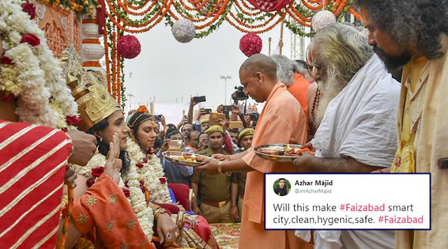 Yogi govt renames Faizabad district as Ayodhya, gets everyone talking online