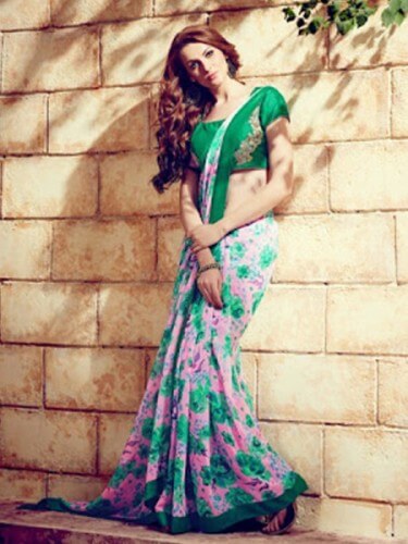 Light Printed Soft Georgette Saree Online