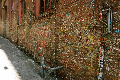 The Seattle Gum Wall Seen On www.coolpicturegallery.net