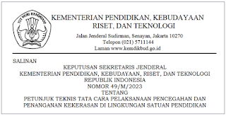 Petunjuk Teknis Tata Cara Pencegahan dan Penanganan Kekerasan di Satuan Pendidikan (PPKSP)