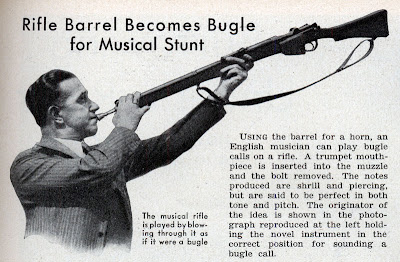 A rifle used as a musical instrument