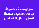 فيزا وهمية مشحونة ب 5000 دولار صالحة لتفيل بايبال نتفليكس