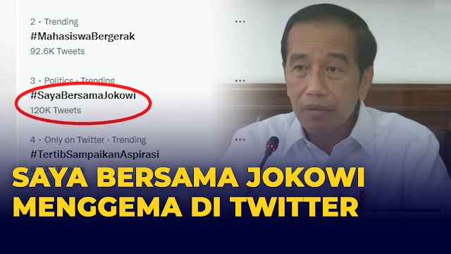 Jelang Demo 11 April, #SayaBersamaJokowi Trending di Twitter, Pelakunya Akun Bot?