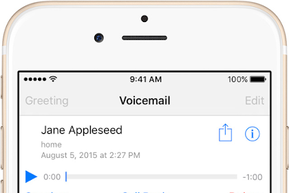 Voicemail Transcription Missing Inwards Ios 11