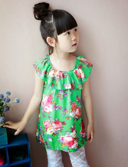 Foto desain model  baju  anak  perempuan  model  korea umur 6 