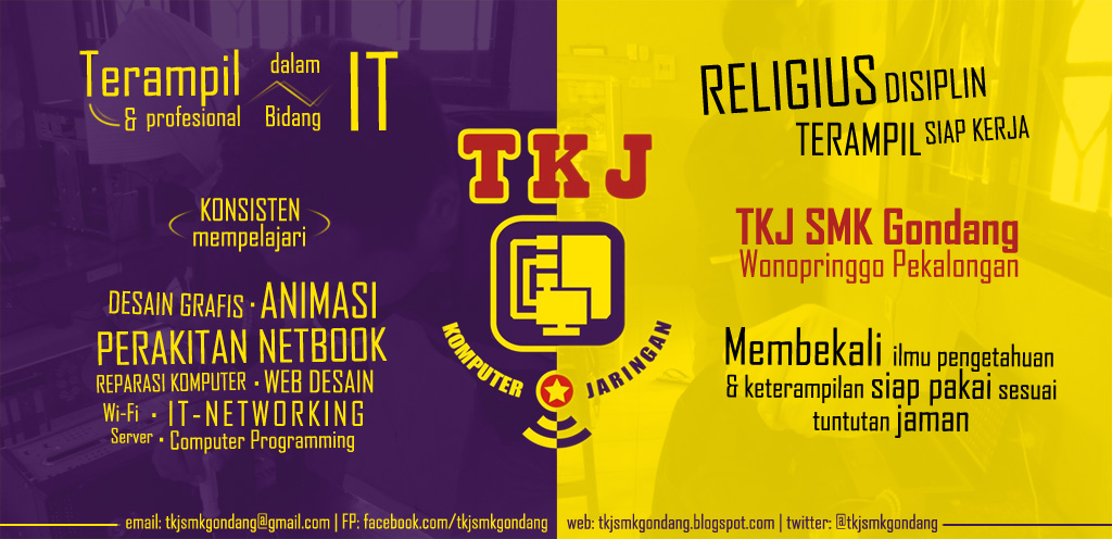 Contoh Brosur TKJ di Pekalongan