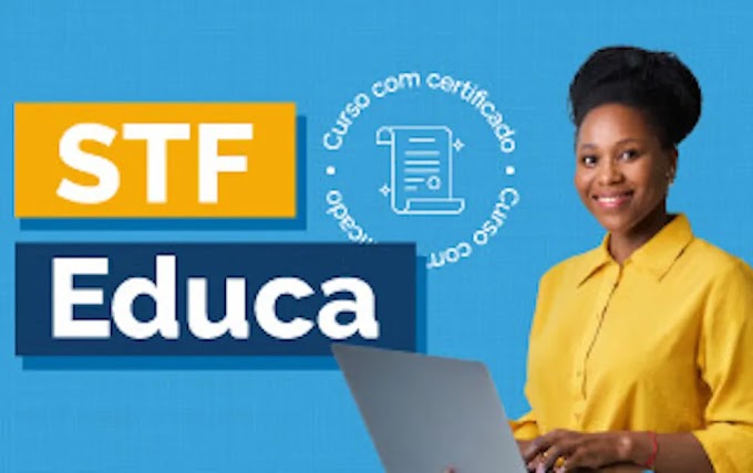 STF Educa oferece 14 cursos gratuitos, com certificado e abertos para toda a sociedade