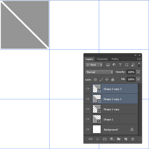 Duplicate layers by pressing Ctrl+J.