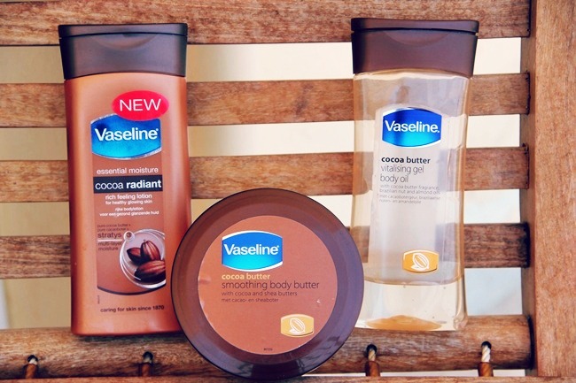 Vaseline Cocoa butter line Body lotion, Body butter and Body oil 