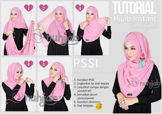 Cara memakai hijab hoodie style terkini