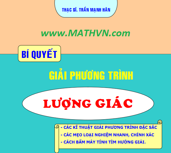 bi quyet giai phuong trinh luong giac hay